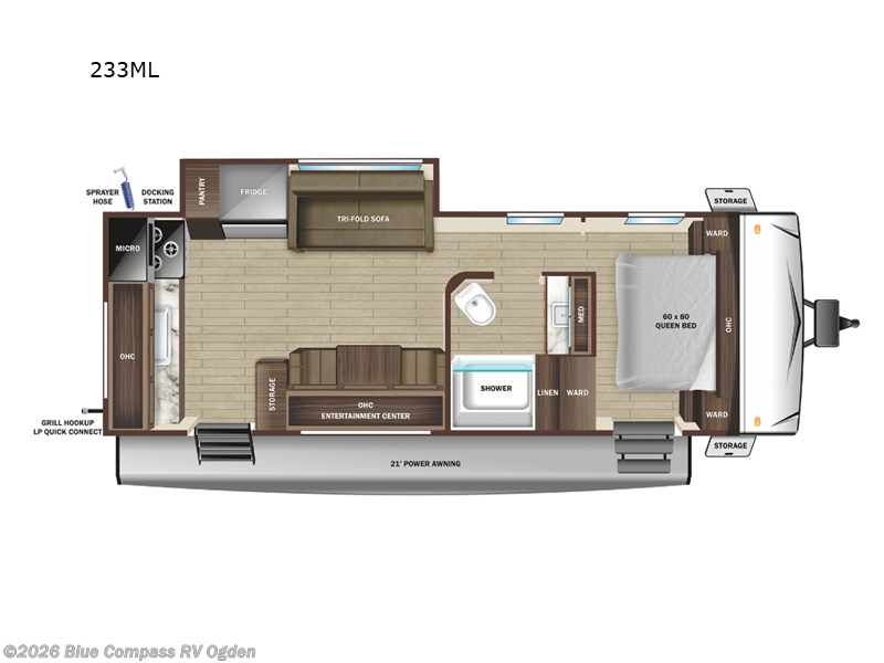 2025 Starcraft Super Lite 233ML - New Travel Trailer For Sale by Blue Compass RV Ogden in Marriott-Slaterville, Utah features Slideout