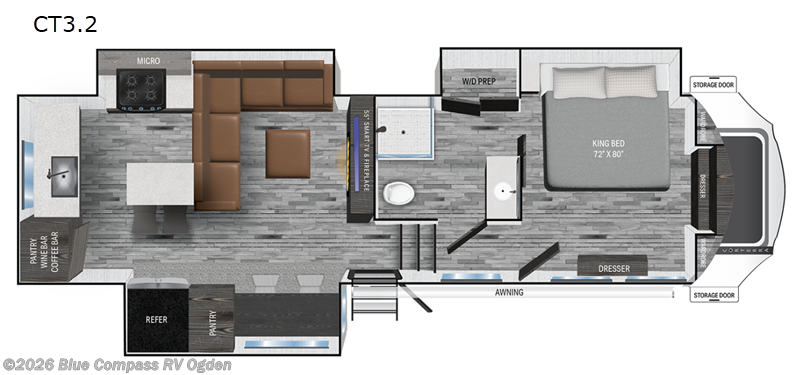 2025 Heartland Corterra CT3.2 - New Fifth Wheel For Sale by Blue Compass RV Ogden in Marriott-Slaterville, Utah features Slideout