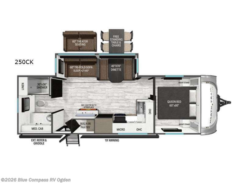 2026 Heartland North Trail 250CK - New Travel Trailer For Sale by Blue Compass RV Ogden in Marriott-Slaterville, Utah features Slideout