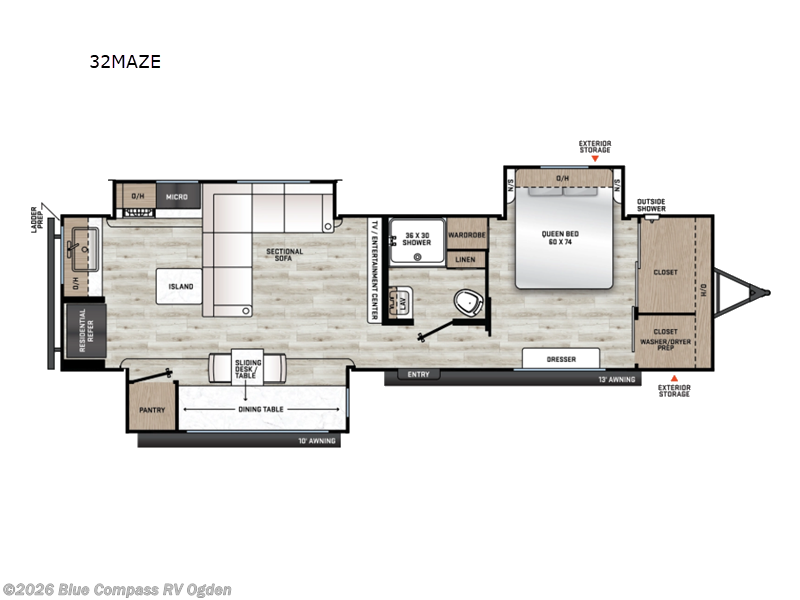 2026 Forest River Aurora 32MAZE - New Travel Trailer For Sale by Blue Compass RV Ogden in Marriott-Slaterville, Utah features Slideout