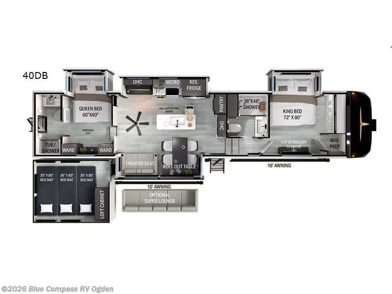 2026 Heartland Bighorn 40DB - New Fifth Wheel For Sale by Blue Compass RV Ogden in Marriott-Slaterville, Utah features Slideout