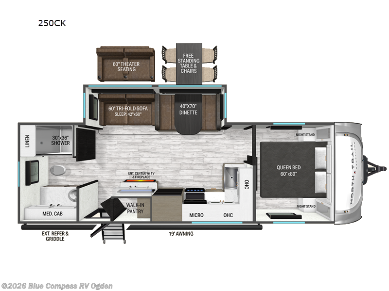 2027 Heartland North Trail 250CK - New Travel Trailer For Sale by Blue Compass RV Ogden in Marriott-Slaterville, Utah features Slideout