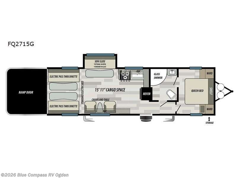 2021 Forest River Stealth FQ2715G - Used Toy Hauler For Sale by Blue Compass RV Ogden in Marriott-Slaterville, Utah features Slideout