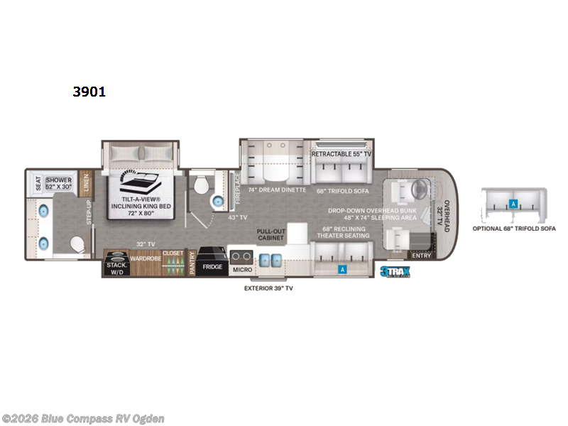 2022 Thor Motor Coach Aria 3901 - Used Class A For Sale by Blue Compass RV Ogden in Marriott-Slaterville, Utah features Slideout