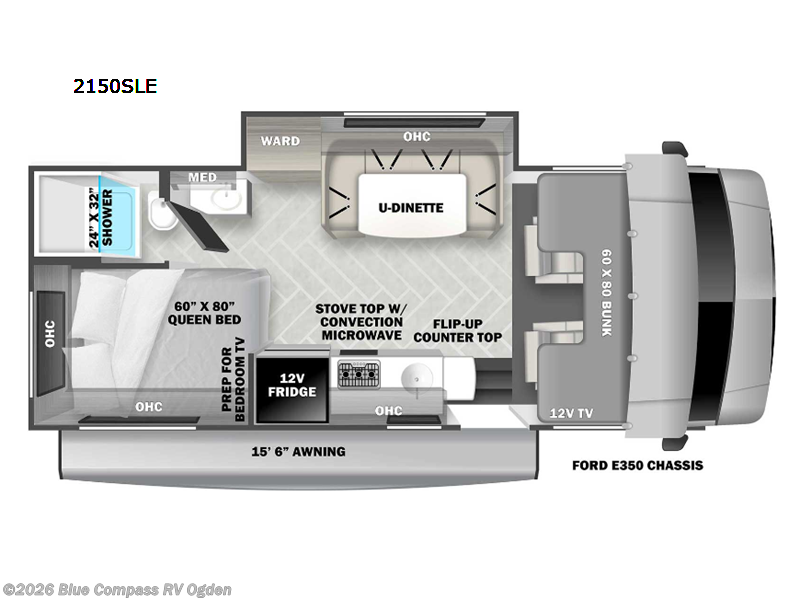 2024 Forest River Sunseeker LE 2150SLE Ford - Used Class C For Sale by Blue Compass RV Ogden in Marriott-Slaterville, Utah features Slideout