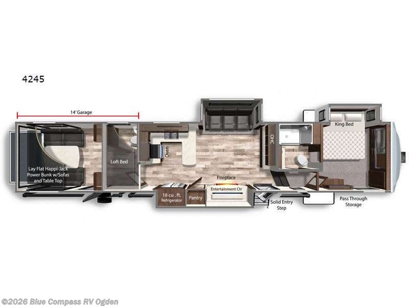 2022 Dutchmen Voltage 4245 - Used Toy Hauler For Sale by Blue Compass RV Ogden in Marriott-Slaterville, Utah features Slideout