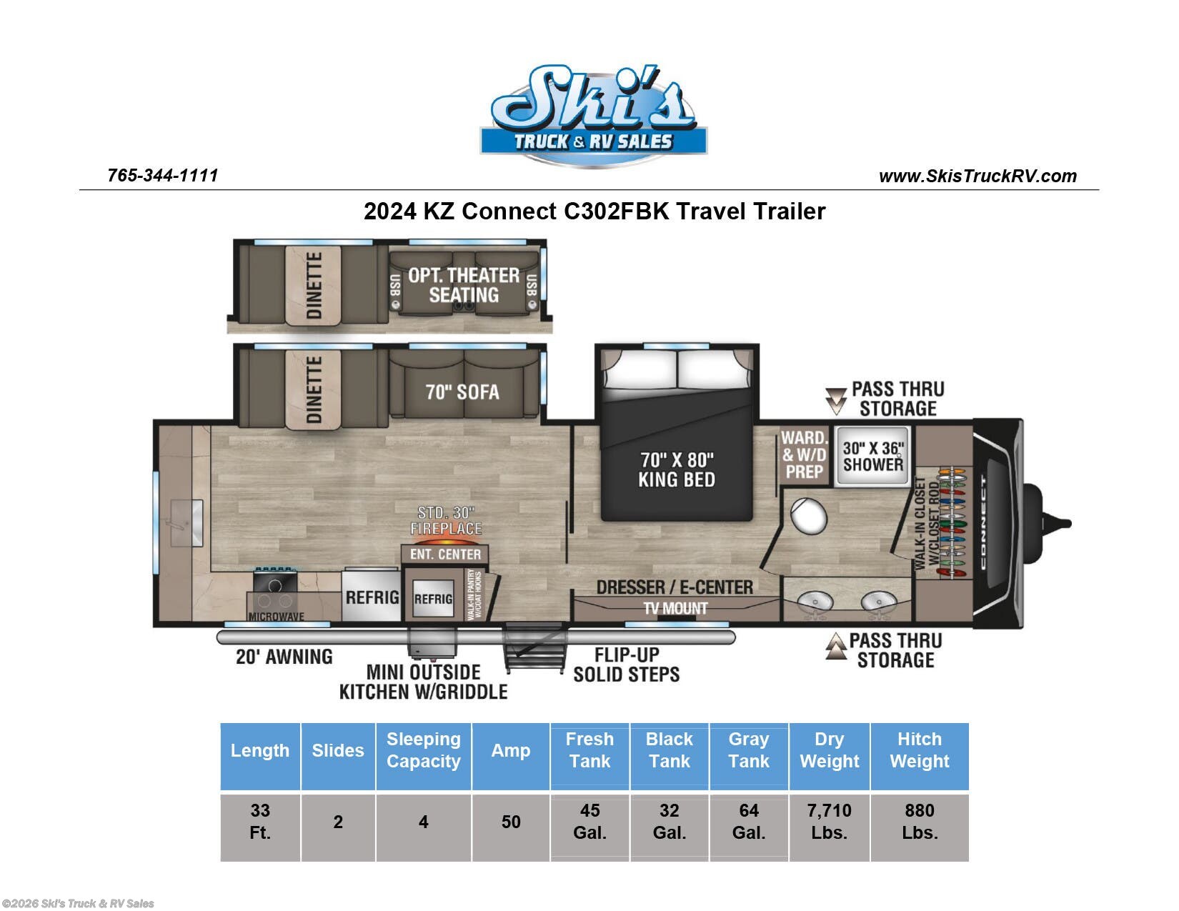 New 2024 K-Z Connect C302FBK available in Rockville, Indiana
