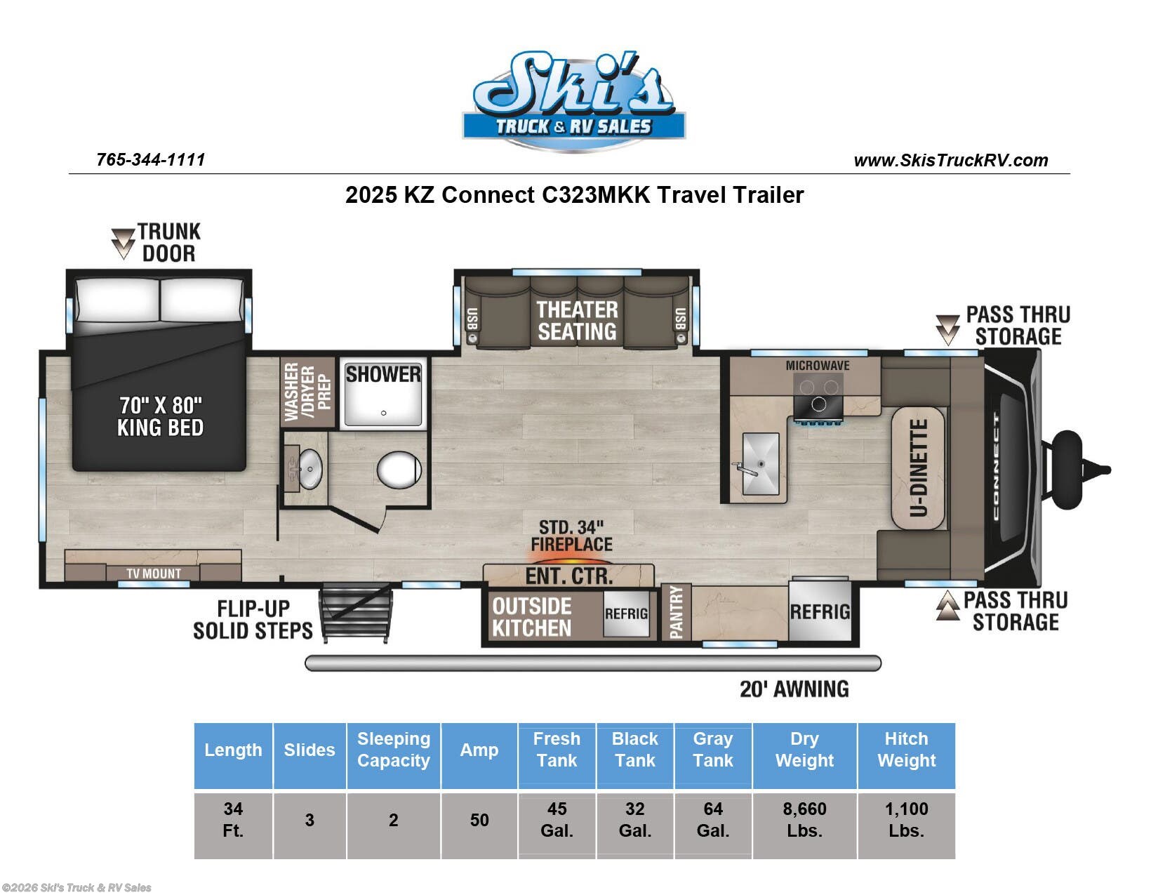 New 2025 K-Z Connect C323MKK available in Rockville, Indiana