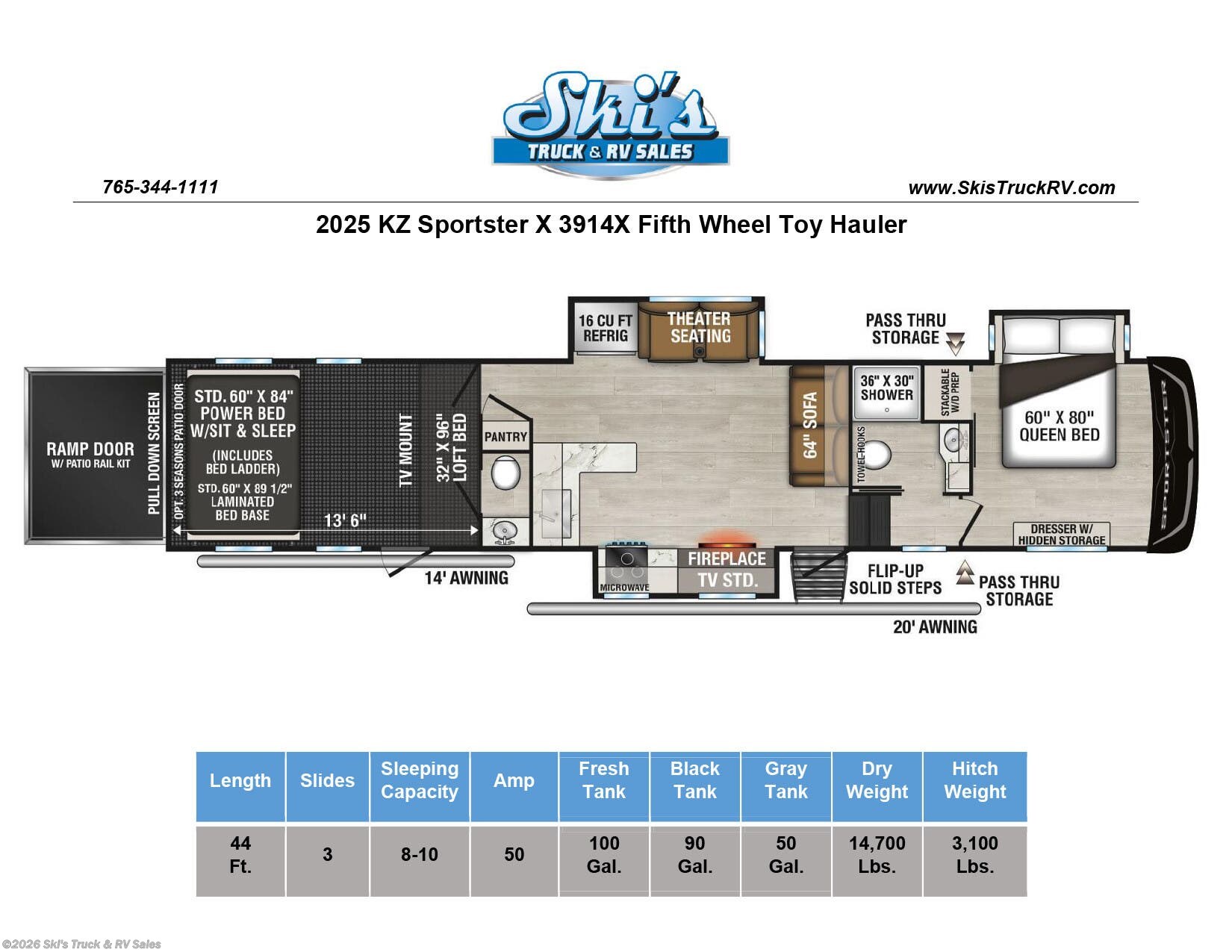 2025 Sportster X 3914X by K-Z from Ski's Truck & RV Sales in Rockville, Indiana