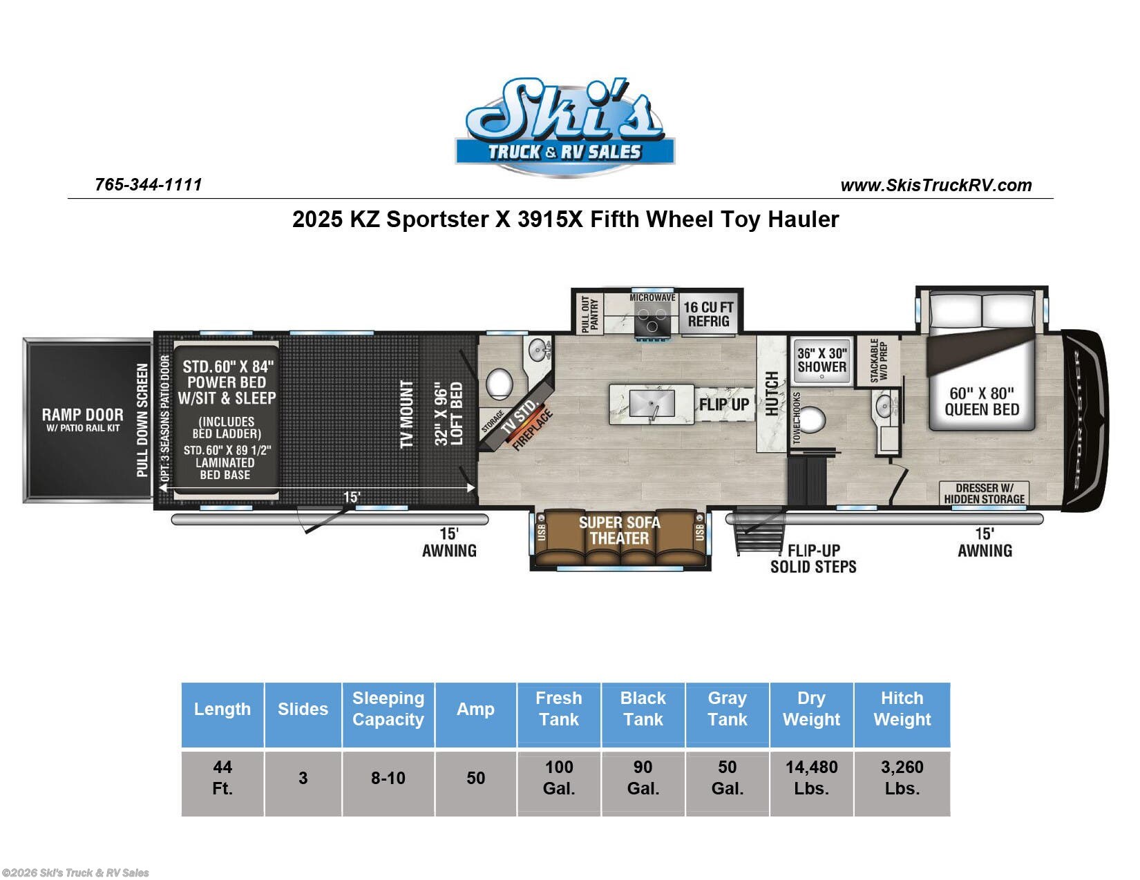 2025 Sportster X 3915X by K-Z from Ski's Truck & RV Sales in Rockville, Indiana
