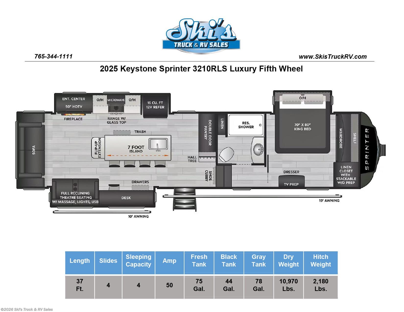 New 2025 Keystone Sprinter 3210RLS available in Rockville, Indiana