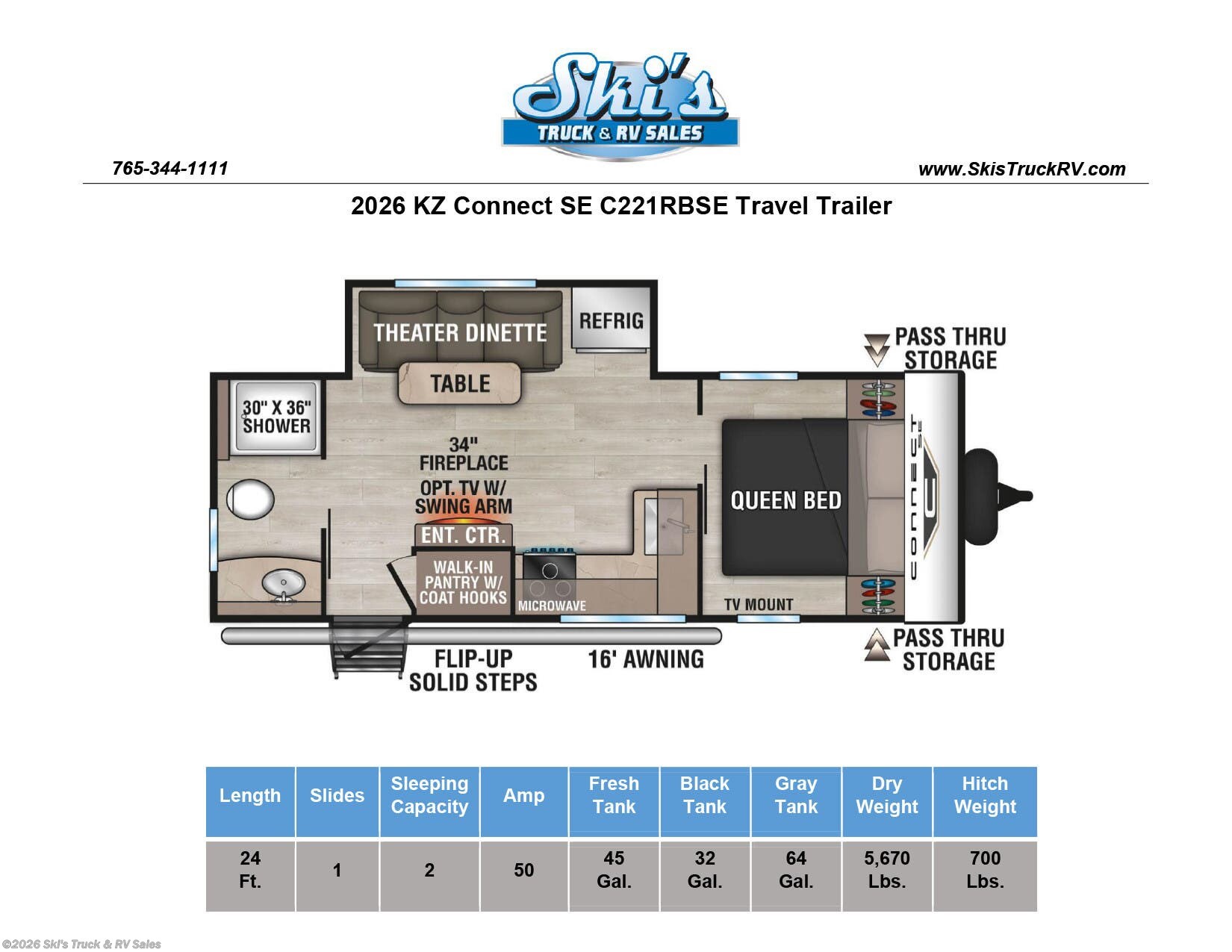New 2026 K-Z Connect SE C221RBSE available in Rockville, Indiana