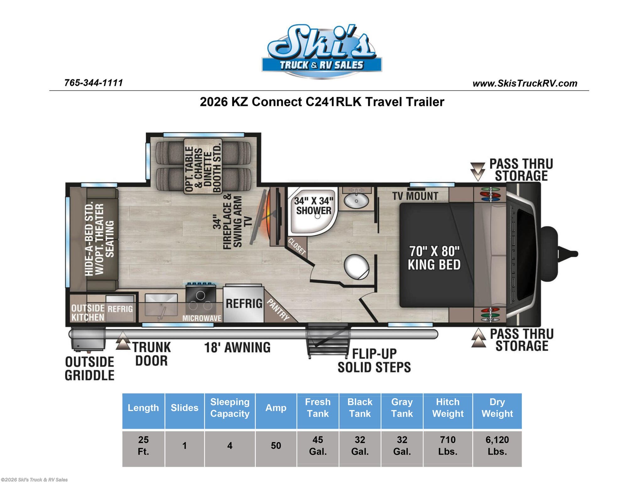New 2027 K-Z Connect C241RLK available in Rockville, Indiana