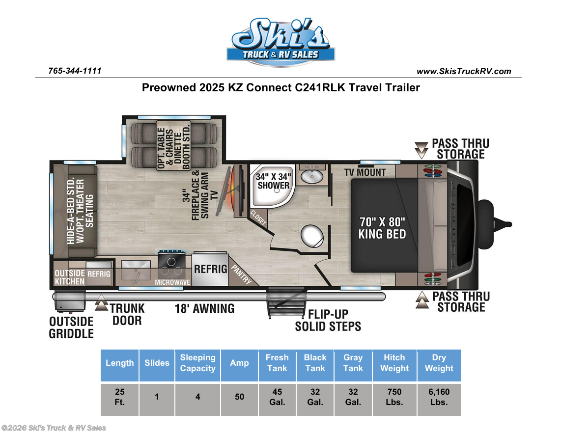Used 2025 K-Z Connect C241RLK available in Rockville, Indiana