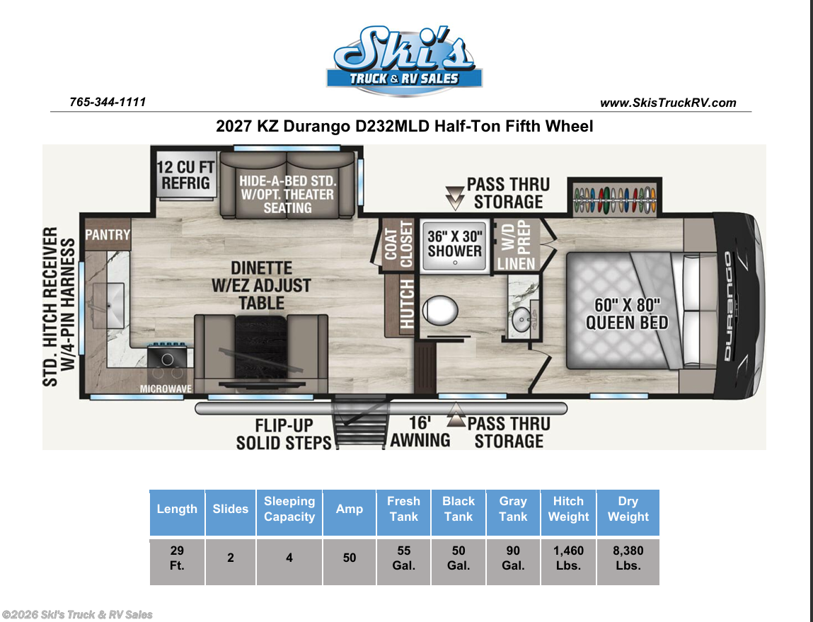 New 2027 K-Z Durango HT D232MLD available in Rockville, Indiana