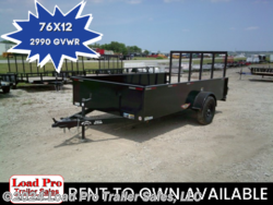 New 2022 H&H 76X12 Solid Side Utility Trailer available in Clarinda, Iowa