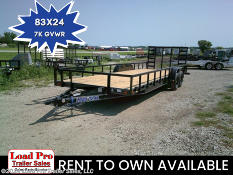 &lt;p&gt;&lt;span style=&quot;color: #363636; font-family: Hind, sans-serif; font-size: 16px;&quot;&gt;&amp;nbsp;We offer RENT TO OWN and also offer Traditional Financing with approved credit !! This Trailer is for sale at Load Pro Trailer Sales in Clarinda Iowa.&lt;/span&gt;&lt;/p&gt;
&lt;p&gt;&lt;strong&gt;83&quot; x 24&lt;/strong&gt;&lt;strong&gt;&#39; Tandem Utility w/Side Rails&lt;/strong&gt;&lt;/p&gt;
&lt;ul&gt;
&lt;li&gt;5&quot; Channel Frame&lt;/li&gt;
&lt;li&gt;2 - 3,500 Lb Dexter Spring Axles ( Elec FSA Brakes on both axles)&lt;/li&gt;
&lt;li&gt;ST205/75 R15 LRC 6 Ply.&amp;nbsp;&amp;nbsp;&lt;/li&gt;
&lt;li&gt;Coupler 2&quot; A-Frame Cast&lt;/li&gt;
&lt;li&gt;Treated Wood Floor w/2&#39; Dove Tail&amp;nbsp;&amp;nbsp;&lt;/li&gt;
&lt;li&gt;Smooth Plate Tear Drop Fenders (weld-on)&lt;/li&gt;
&lt;li&gt;4&#39; HD Fold Gate w/Spring Assist&lt;/li&gt;
&lt;li&gt;24&quot; Cross-Members&lt;/li&gt;
&lt;li&gt;Jack Swivel 5000 lb.&lt;/li&gt;
&lt;li&gt;Lights LED (w/Cold Weather Harness)&lt;/li&gt;
&lt;li&gt;4 - D-Rings 3&quot; Weld On&lt;/li&gt;
&lt;li&gt;Sq. Tube Side Rails (weld on)&lt;/li&gt;
&lt;li&gt;Spare Tire Mount&lt;/li&gt;
&lt;li&gt;Black (w/Primer)&lt;/li&gt;
&lt;li&gt;Road Service Program&lt;/li&gt;
&lt;/ul&gt;
&lt;p&gt;&amp;nbsp;&lt;/p&gt;
&lt;ul class=&quot;m-t-sm&quot; style=&quot;box-sizing: border-box; margin-top: 10px; margin-bottom: 10px; padding-left: 16px; list-style: none; color: #222222; font-family: &#39;Maven Pro&#39;, &#39;open sans&#39;, &#39;Helvetica Neue&#39;, Helvetica, Arial, sans-serif; font-size: 13px;&quot;&gt;
&lt;li style=&quot;box-sizing: border-box;&quot;&gt;
&lt;p style=&quot;box-sizing: inherit; margin-top: 0px; margin-bottom: 1rem; color: #373a3c; font-family: Lato, sans-serif;&quot;&gt;&lt;span style=&quot;box-sizing: inherit; font-size: 14px; color: #222222; font-family: &#39;Maven Pro&#39;, &#39;open sans&#39;, &#39;Helvetica Neue&#39;, Helvetica, Arial, sans-serif;&quot;&gt;&lt;span style=&quot;box-sizing: inherit; font-size: 13px;&quot;&gt;All prices are cash or Finance.&amp;nbsp; We offer financing through Sheffield Financial with approved credit on new trailers . We are a&amp;nbsp;&lt;/span&gt;&lt;/span&gt;Licensed dealer for Load Trail, Cross Enclosed Cargo Trailers,and M&amp;amp;W Welding trailers.&lt;/p&gt;
&lt;/li&gt;
&lt;li style=&quot;box-sizing: border-box;&quot;&gt;
&lt;p style=&quot;box-sizing: inherit; margin-top: 0px; margin-bottom: 1rem; color: #373a3c; font-family: Lato, sans-serif;&quot;&gt;We carry&amp;nbsp;&lt;span style=&quot;box-sizing: inherit; color: #222222; font-family: &#39;Maven Pro&#39;, &#39;open sans&#39;, &#39;Helvetica Neue&#39;, Helvetica, Arial, sans-serif;&quot;&gt;enclosed cargo trailers,Low pro trailers, Utility Trailer, dump trailer, Bobcat trailer, car trailer,&amp;nbsp;&lt;/span&gt;&lt;span class=&quot;gmail-&quot; style=&quot;box-sizing: inherit; color: #222222; font-family: &#39;Maven Pro&#39;, &#39;open sans&#39;, &#39;Helvetica Neue&#39;, Helvetica, Arial, sans-serif;&quot;&gt;&lt;span class=&quot;gmail-&quot; style=&quot;box-sizing: inherit;&quot;&gt;&lt;span class=&quot;gmail-&quot; style=&quot;box-sizing: inherit;&quot;&gt;&lt;span class=&quot;gmail-&quot; style=&quot;box-sizing: inherit;&quot;&gt;&lt;span class=&quot;gmail-&quot; style=&quot;box-sizing: inherit;&quot;&gt;&lt;span class=&quot;gmail-&quot; style=&quot;box-sizing: inherit;&quot;&gt;&lt;span class=&quot;gmail-&quot; style=&quot;box-sizing: inherit;&quot;&gt;&lt;span class=&quot;gmail-nanospell-typo&quot; style=&quot;box-sizing: inherit; border: none; cursor: auto; background: url(&#39;wiggle.png&#39;) 0% 100% repeat-x;&quot;&gt;ATV&lt;/span&gt;&lt;/span&gt;&lt;/span&gt;&lt;/span&gt;&lt;/span&gt;&lt;/span&gt;&lt;/span&gt;&lt;/span&gt;&lt;span style=&quot;box-sizing: inherit; color: #222222; font-family: &#39;Maven Pro&#39;, &#39;open sans&#39;, &#39;Helvetica Neue&#39;, Helvetica, Arial, sans-serif;&quot;&gt;&amp;nbsp;Trailers,&amp;nbsp;&lt;/span&gt;&lt;span class=&quot;gmail-&quot; style=&quot;box-sizing: inherit; color: #222222; font-family: &#39;Maven Pro&#39;, &#39;open sans&#39;, &#39;Helvetica Neue&#39;, Helvetica, Arial, sans-serif;&quot;&gt;&lt;span class=&quot;gmail-&quot; style=&quot;box-sizing: inherit;&quot;&gt;&lt;span class=&quot;gmail-&quot; style=&quot;box-sizing: inherit;&quot;&gt;&lt;span class=&quot;gmail-&quot; style=&quot;box-sizing: inherit;&quot;&gt;&lt;span class=&quot;gmail-&quot; style=&quot;box-sizing: inherit;&quot;&gt;&lt;span class=&quot;gmail-&quot; style=&quot;box-sizing: inherit;&quot;&gt;&lt;span class=&quot;gmail-&quot; style=&quot;box-sizing: inherit;&quot;&gt;&lt;span class=&quot;gmail-nanospell-typo&quot; style=&quot;box-sizing: inherit; border: none; cursor: auto; background: url(&#39;wiggle.png&#39;) 0% 100% repeat-x;&quot;&gt;UTV&lt;/span&gt;&lt;/span&gt;&lt;/span&gt;&lt;/span&gt;&lt;/span&gt;&lt;/span&gt;&lt;/span&gt;&lt;/span&gt;&lt;span style=&quot;box-sizing: inherit; color: #222222; font-family: &#39;Maven Pro&#39;, &#39;open sans&#39;, &#39;Helvetica Neue&#39;, Helvetica, Arial, sans-serif;&quot;&gt;&amp;nbsp;Trailers,&amp;nbsp;&lt;/span&gt;&lt;span class=&quot;gmail-&quot; style=&quot;box-sizing: inherit; color: #222222; font-family: &#39;Maven Pro&#39;, &#39;open sans&#39;, &#39;Helvetica Neue&#39;, Helvetica, Arial, sans-serif;&quot;&gt;&lt;span class=&quot;gmail-&quot; style=&quot;box-sizing: inherit;&quot;&gt;&lt;span class=&quot;gmail-&quot; style=&quot;box-sizing: inherit;&quot;&gt;&lt;span class=&quot;gmail-&quot; style=&quot;box-sizing: inherit;&quot;&gt;&lt;span class=&quot;gmail-&quot; style=&quot;box-sizing: inherit;&quot;&gt;&lt;span class=&quot;gmail-&quot; style=&quot;box-sizing: inherit;&quot;&gt;&lt;span class=&quot;gmail-&quot; style=&quot;box-sizing: inherit;&quot;&gt;&lt;span class=&quot;gmail-nanospell-typo&quot; style=&quot;box-sizing: inherit; border: none; cursor: auto; background: url(&#39;wiggle.png&#39;) 0% 100% repeat-x;&quot;&gt;tiltbed&lt;/span&gt;&lt;/span&gt;&lt;/span&gt;&lt;/span&gt;&lt;/span&gt;&lt;/span&gt;&lt;/span&gt;&lt;/span&gt;&lt;span style=&quot;box-sizing: inherit; color: #222222; font-family: &#39;Maven Pro&#39;, &#39;open sans&#39;, &#39;Helvetica Neue&#39;, Helvetica, Arial, sans-serif;&quot;&gt;&amp;nbsp;equipment trailers, Hydraulic dovetail trailers,&lt;/span&gt;&lt;span style=&quot;box-sizing: inherit; color: #222222; font-family: &#39;Maven Pro&#39;, &#39;open sans&#39;, &#39;Helvetica Neue&#39;, Helvetica, Arial, sans-serif;&quot;&gt;Implement trailers, Car Haulers,&amp;nbsp;&lt;/span&gt;&lt;span class=&quot;gmail-&quot; style=&quot;box-sizing: inherit; color: #222222; font-family: &#39;Maven Pro&#39;, &#39;open sans&#39;, &#39;Helvetica Neue&#39;, Helvetica, Arial, sans-serif;&quot;&gt;&lt;span class=&quot;gmail-&quot; style=&quot;box-sizing: inherit;&quot;&gt;&lt;span class=&quot;gmail-&quot; style=&quot;box-sizing: inherit;&quot;&gt;&lt;span class=&quot;gmail-&quot; style=&quot;box-sizing: inherit;&quot;&gt;&lt;span class=&quot;gmail-&quot; style=&quot;box-sizing: inherit;&quot;&gt;&lt;span class=&quot;gmail-&quot; style=&quot;box-sizing: inherit;&quot;&gt;&lt;span class=&quot;gmail-&quot; style=&quot;box-sizing: inherit;&quot;&gt;&lt;span class=&quot;gmail-nanospell-typo&quot; style=&quot;box-sizing: inherit; border: none; cursor: auto; background: url(&#39;wiggle.png&#39;) 0% 100% repeat-x;&quot;&gt;skidloader&lt;/span&gt;&lt;/span&gt;&lt;/span&gt;&lt;/span&gt;&lt;/span&gt;&lt;/span&gt;&lt;/span&gt;&lt;/span&gt;&lt;span style=&quot;box-sizing: inherit; color: #222222; font-family: &#39;Maven Pro&#39;, &#39;open sans&#39;, &#39;Helvetica Neue&#39;, Helvetica, Arial, sans-serif;&quot;&gt;&amp;nbsp;trailer,I beam&amp;nbsp;&lt;/span&gt;&lt;span class=&quot;gmail-&quot; style=&quot;box-sizing: inherit; color: #222222; font-family: &#39;Maven Pro&#39;, &#39;open sans&#39;, &#39;Helvetica Neue&#39;, Helvetica, Arial, sans-serif;&quot;&gt;&lt;span class=&quot;gmail-&quot; style=&quot;box-sizing: inherit;&quot;&gt;&lt;span class=&quot;gmail-&quot; style=&quot;box-sizing: inherit;&quot;&gt;&lt;span class=&quot;gmail-&quot; style=&quot;box-sizing: inherit;&quot;&gt;&lt;span class=&quot;gmail-&quot; style=&quot;box-sizing: inherit;&quot;&gt;&lt;span class=&quot;gmail-&quot; style=&quot;box-sizing: inherit;&quot;&gt;&lt;span class=&quot;gmail-&quot; style=&quot;box-sizing: inherit;&quot;&gt;&lt;span class=&quot;gmail-nanospell-typo&quot; style=&quot;box-sizing: inherit; border: none; cursor: auto; background: url(&#39;wiggle.png&#39;) 0% 100% repeat-x;&quot;&gt;Gooseneck&lt;/span&gt;&lt;/span&gt;&lt;/span&gt;&lt;/span&gt;&lt;/span&gt;&lt;/span&gt;&lt;/span&gt;&lt;/span&gt;&lt;span style=&quot;box-sizing: inherit; color: #222222; font-family: &#39;Maven Pro&#39;, &#39;open sans&#39;, &#39;Helvetica Neue&#39;, Helvetica, Arial, sans-serif;&quot;&gt;&amp;nbsp;Trailer,&amp;nbsp;&lt;/span&gt;&lt;span class=&quot;gmail-&quot; style=&quot;box-sizing: inherit; color: #222222; font-family: &#39;Maven Pro&#39;, &#39;open sans&#39;, &#39;Helvetica Neue&#39;, Helvetica, Arial, sans-serif;&quot;&gt;&lt;span class=&quot;gmail-&quot; style=&quot;box-sizing: inherit;&quot;&gt;&lt;span class=&quot;gmail-&quot; style=&quot;box-sizing: inherit;&quot;&gt;&lt;span class=&quot;gmail-&quot; style=&quot;box-sizing: inherit;&quot;&gt;&lt;span class=&quot;gmail-&quot; style=&quot;box-sizing: inherit;&quot;&gt;&lt;span class=&quot;gmail-&quot; style=&quot;box-sizing: inherit;&quot;&gt;&lt;span class=&quot;gmail-&quot; style=&quot;box-sizing: inherit;&quot;&gt;&lt;span class=&quot;gmail-nanospell-typo&quot; style=&quot;box-sizing: inherit; border: none; cursor: auto; background: url(&#39;wiggle.png&#39;) 0% 100% repeat-x;&quot;&gt;Gooseneck&lt;/span&gt;&lt;/span&gt;&lt;/span&gt;&lt;/span&gt;&lt;/span&gt;&lt;/span&gt;&lt;/span&gt;&lt;/span&gt;&lt;span style=&quot;box-sizing: inherit; color: #222222; font-family: &#39;Maven Pro&#39;, &#39;open sans&#39;, &#39;Helvetica Neue&#39;, Helvetica, Arial, sans-serif;&quot;&gt;&amp;nbsp;Trailer, scissor lift trailers, slingshot trailer, farm trailers, landscape trailer,&lt;/span&gt;&lt;span style=&quot;box-sizing: inherit; color: #222222; font-family: &#39;Maven Pro&#39;, &#39;open sans&#39;, &#39;Helvetica Neue&#39;, Helvetica, Arial, sans-serif;&quot;&gt;forklift trailers, Spring loaded gate trailers, Aluminum trailer, Enclosed Car Trailers,&amp;nbsp;&lt;/span&gt;&lt;span class=&quot;gmail-&quot; style=&quot;box-sizing: inherit; color: #222222; font-family: &#39;Maven Pro&#39;, &#39;open sans&#39;, &#39;Helvetica Neue&#39;, Helvetica, Arial, sans-serif;&quot;&gt;&lt;span class=&quot;gmail-&quot; style=&quot;box-sizing: inherit;&quot;&gt;&lt;span class=&quot;gmail-&quot; style=&quot;box-sizing: inherit;&quot;&gt;&lt;span class=&quot;gmail-&quot; style=&quot;box-sizing: inherit;&quot;&gt;&lt;span class=&quot;gmail-&quot; style=&quot;box-sizing: inherit;&quot;&gt;&lt;span class=&quot;gmail-&quot; style=&quot;box-sizing: inherit;&quot;&gt;&lt;span class=&quot;gmail-&quot; style=&quot;box-sizing: inherit;&quot;&gt;&lt;span class=&quot;gmail-nanospell-typo&quot; style=&quot;box-sizing: inherit; border: none; cursor: auto; background: url(&#39;wiggle.png&#39;) 0% 100% repeat-x;&quot;&gt;Deckover&lt;/span&gt;&lt;/span&gt;&lt;/span&gt;&lt;/span&gt;&lt;/span&gt;&lt;/span&gt;&lt;/span&gt;&lt;/span&gt;&lt;span style=&quot;box-sizing: inherit; color: #222222; font-family: &#39;Maven Pro&#39;, &#39;open sans&#39;, &#39;Helvetica Neue&#39;, Helvetica, Arial, sans-serif;&quot;&gt;&amp;nbsp;Trailers,&amp;nbsp;&lt;/span&gt;&lt;span class=&quot;gmail-&quot; style=&quot;box-sizing: inherit; color: #222222; font-family: &#39;Maven Pro&#39;, &#39;open sans&#39;, &#39;Helvetica Neue&#39;, Helvetica, Arial, sans-serif;&quot;&gt;&lt;span class=&quot;gmail-&quot; style=&quot;box-sizing: inherit;&quot;&gt;&lt;span class=&quot;gmail-&quot; style=&quot;box-sizing: inherit;&quot;&gt;&lt;span class=&quot;gmail-&quot; style=&quot;box-sizing: inherit;&quot;&gt;&lt;span class=&quot;gmail-&quot; style=&quot;box-sizing: inherit;&quot;&gt;&lt;span class=&quot;gmail-&quot; style=&quot;box-sizing: inherit;&quot;&gt;&lt;span class=&quot;gmail-&quot; style=&quot;box-sizing: inherit;&quot;&gt;&lt;span class=&quot;gmail-nanospell-typo&quot; style=&quot;box-sizing: inherit; border: none; cursor: auto; background: url(&#39;wiggle.png&#39;) 0% 100% repeat-x;&quot;&gt;SXS&lt;/span&gt;&lt;/span&gt;&lt;/span&gt;&lt;/span&gt;&lt;/span&gt;&lt;/span&gt;&lt;/span&gt;&lt;/span&gt;&lt;span style=&quot;box-sizing: inherit; color: #222222; font-family: &#39;Maven Pro&#39;, &#39;open sans&#39;, &#39;Helvetica Neue&#39;, Helvetica, Arial, sans-serif;&quot;&gt;&amp;nbsp;Trailer, motorcycle trailers, Race trailers,&amp;nbsp;&lt;/span&gt;&lt;span class=&quot;gmail-&quot; style=&quot;box-sizing: inherit; color: #222222; font-family: &#39;Maven Pro&#39;, &#39;open sans&#39;, &#39;Helvetica Neue&#39;, Helvetica, Arial, sans-serif;&quot;&gt;&lt;span class=&quot;gmail-&quot; style=&quot;box-sizing: inherit;&quot;&gt;&lt;span class=&quot;gmail-&quot; style=&quot;box-sizing: inherit;&quot;&gt;&lt;span class=&quot;gmail-&quot; style=&quot;box-sizing: inherit;&quot;&gt;&lt;span class=&quot;gmail-&quot; style=&quot;box-sizing: inherit;&quot;&gt;&lt;span class=&quot;gmail-&quot; style=&quot;box-sizing: inherit;&quot;&gt;&lt;span class=&quot;gmail-&quot; style=&quot;box-sizing: inherit;&quot;&gt;&lt;span class=&quot;gmail-nanospell-typo&quot; style=&quot;box-sizing: inherit; border: none; cursor: auto; background: url(&#39;wiggle.png&#39;) 0% 100% repeat-x;&quot;&gt;lawncare&lt;/span&gt;&lt;/span&gt;&lt;/span&gt;&lt;/span&gt;&lt;/span&gt;&lt;/span&gt;&lt;/span&gt;&lt;/span&gt;&lt;span style=&quot;box-sizing: inherit; color: #222222; font-family: &#39;Maven Pro&#39;, &#39;open sans&#39;, &#39;Helvetica Neue&#39;, Helvetica, Arial, sans-serif;&quot;&gt;&amp;nbsp;trailer,&lt;/span&gt;&lt;span class=&quot;gmail-&quot; style=&quot;box-sizing: inherit; color: #222222; font-family: &#39;Maven Pro&#39;, &#39;open sans&#39;, &#39;Helvetica Neue&#39;, Helvetica, Arial, sans-serif;&quot;&gt;&lt;span class=&quot;gmail-&quot; style=&quot;box-sizing: inherit;&quot;&gt;&lt;span class=&quot;gmail-&quot; style=&quot;box-sizing: inherit;&quot;&gt;&lt;span class=&quot;gmail-&quot; style=&quot;box-sizing: inherit;&quot;&gt;&lt;span class=&quot;gmail-&quot; style=&quot;box-sizing: inherit;&quot;&gt;&lt;span class=&quot;gmail-&quot; style=&quot;box-sizing: inherit;&quot;&gt;&lt;span class=&quot;gmail-&quot; style=&quot;box-sizing: inherit;&quot;&gt;&lt;span class=&quot;gmail-nanospell-typo&quot; style=&quot;box-sizing: inherit; border: none; cursor: auto; background: url(&#39;wiggle.png&#39;) 0% 100% repeat-x;&quot;&gt;Pipetop&lt;/span&gt;&lt;/span&gt;&lt;/span&gt;&lt;/span&gt;&lt;/span&gt;&lt;/span&gt;&lt;/span&gt;&lt;/span&gt;&lt;span style=&quot;box-sizing: inherit; color: #222222; font-family: &#39;Maven Pro&#39;, &#39;open sans&#39;, &#39;Helvetica Neue&#39;, Helvetica, Arial, sans-serif;&quot;&gt;&amp;nbsp;Trailer, seed trailers, Box Trailer, tool trailers, Hay Trailers, Fuel Trailer, Self Unloading Hay Trailer, Used trailer for sale, Construction trailers, Craft Trailers,&amp;nbsp;&lt;/span&gt;&lt;span style=&quot;box-sizing: inherit; color: #222222; font-family: &#39;Maven Pro&#39;, &#39;open sans&#39;, &#39;Helvetica Neue&#39;, Helvetica, Arial, sans-serif;&quot;&gt;Trailer to haul my&amp;nbsp;&lt;/span&gt;&lt;span class=&quot;gmail-&quot; style=&quot;box-sizing: inherit; color: #222222; font-family: &#39;Maven Pro&#39;, &#39;open sans&#39;, &#39;Helvetica Neue&#39;, Helvetica, Arial, sans-serif;&quot;&gt;&lt;span class=&quot;gmail-&quot; style=&quot;box-sizing: inherit;&quot;&gt;&lt;span class=&quot;gmail-&quot; style=&quot;box-sizing: inherit;&quot;&gt;&lt;span class=&quot;gmail-&quot; style=&quot;box-sizing: inherit;&quot;&gt;&lt;span class=&quot;gmail-&quot; style=&quot;box-sizing: inherit;&quot;&gt;&lt;span class=&quot;gmail-&quot; style=&quot;box-sizing: inherit;&quot;&gt;&lt;span class=&quot;gmail-&quot; style=&quot;box-sizing: inherit;&quot;&gt;&lt;span class=&quot;gmail-nanospell-typo&quot; style=&quot;box-sizing: inherit; border: none; cursor: auto; background: url(&#39;wiggle.png&#39;) 0% 100% repeat-x;&quot;&gt;golfcart&lt;/span&gt;&lt;/span&gt;&lt;/span&gt;&lt;/span&gt;&lt;/span&gt;&lt;/span&gt;&lt;/span&gt;&lt;/span&gt;&lt;span style=&quot;box-sizing: inherit; color: #222222; font-family: &#39;Maven Pro&#39;, &#39;open sans&#39;, &#39;Helvetica Neue&#39;, Helvetica, Arial, sans-serif;&quot;&gt;, Jeep Trailers, Aluminum cargo trailers, and Buggy Haulers. We are centrally located between Kansas City - MO - Omaha, NE and Des&amp;nbsp;&lt;/span&gt;&lt;span class=&quot;gmail-&quot; style=&quot;box-sizing: inherit; color: #222222; font-family: &#39;Maven Pro&#39;, &#39;open sans&#39;, &#39;Helvetica Neue&#39;, Helvetica, Arial, sans-serif;&quot;&gt;&lt;span class=&quot;gmail-&quot; style=&quot;box-sizing: inherit;&quot;&gt;&lt;span class=&quot;gmail-&quot; style=&quot;box-sizing: inherit;&quot;&gt;&lt;span class=&quot;gmail-&quot; style=&quot;box-sizing: inherit;&quot;&gt;&lt;span class=&quot;gmail-&quot; style=&quot;box-sizing: inherit;&quot;&gt;&lt;span class=&quot;gmail-&quot; style=&quot;box-sizing: inherit;&quot;&gt;&lt;span class=&quot;gmail-&quot; style=&quot;box-sizing: inherit;&quot;&gt;&lt;span class=&quot;gmail-nanospell-typo&quot; style=&quot;box-sizing: inherit; border: none; cursor: auto; background: url(&#39;wiggle.png&#39;) 0% 100% repeat-x;&quot;&gt;Moines&lt;/span&gt;&lt;/span&gt;&lt;/span&gt;&lt;/span&gt;&lt;/span&gt;&lt;/span&gt;&lt;/span&gt;&lt;/span&gt;&lt;span style=&quot;box-sizing: inherit; color: #222222; font-family: &#39;Maven Pro&#39;, &#39;open sans&#39;, &#39;Helvetica Neue&#39;, Helvetica, Arial, sans-serif;&quot;&gt;, IA. We are close to Atlantic, IA - Red Oak, IA - Shenandoah, IA -&amp;nbsp;&lt;/span&gt;&lt;span class=&quot;gmail-&quot; style=&quot;box-sizing: inherit; color: #222222; font-family: &#39;Maven Pro&#39;, &#39;open sans&#39;, &#39;Helvetica Neue&#39;, Helvetica, Arial, sans-serif;&quot;&gt;&lt;span class=&quot;gmail-&quot; style=&quot;box-sizing: inherit;&quot;&gt;&lt;span class=&quot;gmail-&quot; style=&quot;box-sizing: inherit;&quot;&gt;&lt;span class=&quot;gmail-&quot; style=&quot;box-sizing: inherit;&quot;&gt;&lt;span class=&quot;gmail-&quot; style=&quot;box-sizing: inherit;&quot;&gt;&lt;span class=&quot;gmail-&quot; style=&quot;box-sizing: inherit;&quot;&gt;&lt;span class=&quot;gmail-&quot; style=&quot;box-sizing: inherit;&quot;&gt;&lt;span class=&quot;gmail-nanospell-typo&quot; style=&quot;box-sizing: inherit; border: none; cursor: auto; background: url(&#39;wiggle.png&#39;) 0% 100% repeat-x;&quot;&gt;Bradyville&lt;/span&gt;&lt;/span&gt;&lt;/span&gt;&lt;/span&gt;&lt;/span&gt;&lt;/span&gt;&lt;/span&gt;&lt;/span&gt;&lt;span style=&quot;box-sizing: inherit; color: #222222; font-family: &#39;Maven Pro&#39;, &#39;open sans&#39;, &#39;Helvetica Neue&#39;, Helvetica, Arial, sans-serif;&quot;&gt;, IA -&amp;nbsp;&lt;/span&gt;&lt;span class=&quot;gmail-&quot; style=&quot;box-sizing: inherit; color: #222222; font-family: &#39;Maven Pro&#39;, &#39;open sans&#39;, &#39;Helvetica Neue&#39;, Helvetica, Arial, sans-serif;&quot;&gt;&lt;span class=&quot;gmail-&quot; style=&quot;box-sizing: inherit;&quot;&gt;&lt;span class=&quot;gmail-&quot; style=&quot;box-sizing: inherit;&quot;&gt;&lt;span class=&quot;gmail-&quot; style=&quot;box-sizing: inherit;&quot;&gt;&lt;span class=&quot;gmail-&quot; style=&quot;box-sizing: inherit;&quot;&gt;&lt;span class=&quot;gmail-&quot; style=&quot;box-sizing: inherit;&quot;&gt;&lt;span class=&quot;gmail-&quot; style=&quot;box-sizing: inherit;&quot;&gt;&lt;span class=&quot;gmail-nanospell-typo&quot; style=&quot;box-sizing: inherit; border: none; cursor: auto; background: url(&#39;wiggle.png&#39;) 0% 100% repeat-x;&quot;&gt;Maryville&lt;/span&gt;&lt;/span&gt;&lt;/span&gt;&lt;/span&gt;&lt;/span&gt;&lt;/span&gt;&lt;/span&gt;&lt;/span&gt;&lt;span style=&quot;box-sizing: inherit; color: #222222; font-family: &#39;Maven Pro&#39;, &#39;open sans&#39;, &#39;Helvetica Neue&#39;, Helvetica, Arial, sans-serif;&quot;&gt;, MO - St Joseph, MO -&amp;nbsp;&lt;/span&gt;&lt;span class=&quot;gmail-&quot; style=&quot;box-sizing: inherit; color: #222222; font-family: &#39;Maven Pro&#39;, &#39;open sans&#39;, &#39;Helvetica Neue&#39;, Helvetica, Arial, sans-serif;&quot;&gt;&lt;span class=&quot;gmail-&quot; style=&quot;box-sizing: inherit;&quot;&gt;&lt;span class=&quot;gmail-&quot; style=&quot;box-sizing: inherit;&quot;&gt;&lt;span class=&quot;gmail-&quot; style=&quot;box-sizing: inherit;&quot;&gt;&lt;span class=&quot;gmail-&quot; style=&quot;box-sizing: inherit;&quot;&gt;&lt;span class=&quot;gmail-&quot; style=&quot;box-sizing: inherit;&quot;&gt;&lt;span class=&quot;gmail-&quot; style=&quot;box-sizing: inherit;&quot;&gt;&lt;span class=&quot;gmail-nanospell-typo&quot; style=&quot;box-sizing: inherit; border: none; cursor: auto; background: url(&#39;wiggle.png&#39;) 0% 100% repeat-x;&quot;&gt;Rockport&lt;/span&gt;&lt;/span&gt;&lt;/span&gt;&lt;/span&gt;&lt;/span&gt;&lt;/span&gt;&lt;/span&gt;&lt;/span&gt;&lt;span style=&quot;box-sizing: inherit; color: #222222; font-family: &#39;Maven Pro&#39;, &#39;open sans&#39;, &#39;Helvetica Neue&#39;, Helvetica, Arial, sans-serif;&quot;&gt;, MO. We carry a large selection of parts to fit all makes and models of trailer and have a full service shop to repair all makes and models of trailers&lt;/span&gt;&lt;/p&gt;
&lt;/li&gt;
&lt;/ul&gt;