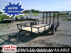 New 2023 H&H 66X10 Single Axle Utility Trailer available in Clarinda, Iowa