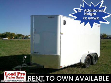 &lt;p&gt;&lt;span style=&quot;color: #363636; font-family: Hind, sans-serif; font-size: 16px;&quot;&gt;We offer RENT TO OWN and also offer Traditional Financing with approved credit !! This Trailer is for sale at Load Pro Trailer Sales in Clarinda Iowa.&lt;/span&gt;&lt;/p&gt;
&lt;p&gt;&lt;strong&gt;H&amp;amp;H 7X14 Extra Tall Enclosed Cargo Trailer&lt;/strong&gt;&lt;/p&gt;
&lt;ul&gt;
&lt;li&gt;Steel Tube Frame &amp;amp; Tongue&lt;/li&gt;
&lt;li&gt;Formed Channel Steel Crossmembers&lt;/li&gt;
&lt;li&gt;24&amp;rdquo; On-Center Wall Uprights&lt;/li&gt;
&lt;li&gt;24&amp;rdquo; On-Center Tube Roof Bows&lt;/li&gt;
&lt;li&gt;12&quot; Additional Height&lt;/li&gt;
&lt;li&gt;V-Nose Front&lt;/li&gt;
&lt;li&gt;A-Frame Posi-Lock Coupler with Dual Safety Chains&lt;/li&gt;
&lt;li&gt;7K Rated Jack with Foot&lt;/li&gt;
&lt;li&gt;Side Door with RV Style, Flush-Lock Latch&lt;/li&gt;
&lt;li&gt;Aluminum Door Hold Back&lt;/li&gt;
&lt;li&gt;Rear Ramp Door&lt;/li&gt;
&lt;li&gt;Aluminum Fenders&lt;/li&gt;
&lt;li&gt;Drop Spring Axle (s) with Easy Lube Hubs&lt;/li&gt;
&lt;li&gt;Brakes on both axles&lt;/li&gt;
&lt;li&gt;4-Wheel Electric Brakes (Tandem Models)&lt;/li&gt;
&lt;li&gt;Radial Tires&amp;nbsp;&lt;/li&gt;
&lt;li&gt;Weather Coated Tongue &amp;amp; Rear Bulkhead&lt;/li&gt;
&lt;li&gt;Fully Undercoated Body&lt;/li&gt;
&lt;li&gt;Vapor Barrier&lt;/li&gt;
&lt;li&gt;.030 Smooth Aluminum Exterior Sheeting&lt;/li&gt;
&lt;li&gt;Flat Roof Design with .024 Aluminum &amp;amp; Slightly Sloped&lt;/li&gt;
&lt;li&gt;24&amp;rdquo; Aluminum Tread Plate Rock Guard&lt;/li&gt;
&lt;li&gt;Extruded Aluminum Trim&lt;/li&gt;
&lt;li&gt;3/8&quot; Wood Interior Walls&lt;/li&gt;
&lt;li&gt;3/4&amp;rdquo; Engineered Wood Flooring&lt;/li&gt;
&lt;li&gt;Sidewall Vents&lt;/li&gt;
&lt;li&gt;(4) D-Rings&lt;/li&gt;
&lt;li&gt;12V LED Dome Light(s) &amp;amp; Switch, Wall Mounted&lt;/li&gt;
&lt;li&gt;Full DOT Compliant, LED Lighting&lt;/li&gt;
&lt;li&gt;Limited 3-Year Warranty&lt;/li&gt;
&lt;/ul&gt;
&lt;p&gt;&amp;nbsp;&lt;/p&gt;
&lt;ul style=&quot;box-sizing: border-box; margin-top: 0px; margin-bottom: 0px; padding-left: 1.5em; list-style: none; font-size: 16px; color: #232323; font-family: Arial, &#39; Helvetica Neue&#39;, Helvetica, Arial, sans-serif;&quot;&gt;
&lt;li style=&quot;box-sizing: border-box;&quot;&gt;
&lt;p style=&quot;box-sizing: inherit; margin-top: 0px; margin-bottom: 1rem; color: #373a3c; font-family: Lato, sans-serif;&quot;&gt;&lt;span style=&quot;box-sizing: inherit; font-size: 14px; color: #222222; font-family: &#39;Maven Pro&#39;, &#39;open sans&#39;, &#39;Helvetica Neue&#39;, Helvetica, Arial, sans-serif;&quot;&gt;&lt;span style=&quot;box-sizing: inherit; font-size: 13px;&quot;&gt;All prices are cash or Finance.&amp;nbsp; We offer financing through Sheffield Financial with approved credit on new trailers . We are a&amp;nbsp;&lt;/span&gt;&lt;/span&gt;Licensed dealer for Load Trail, Cross Enclosed Cargo Trailers,and M&amp;amp;W Welding trailers.&lt;/p&gt;
&lt;/li&gt;
&lt;li style=&quot;box-sizing: border-box;&quot;&gt;
&lt;p style=&quot;box-sizing: inherit; margin-top: 0px; margin-bottom: 1rem; color: #373a3c; font-family: Lato, sans-serif;&quot;&gt;We carry&amp;nbsp;&lt;span style=&quot;box-sizing: inherit; font-size: 13px; color: #222222; font-family: &#39;Maven Pro&#39;, &#39;open sans&#39;, &#39;Helvetica Neue&#39;, Helvetica, Arial, sans-serif;&quot;&gt;enclosed cargo trailers,Low pro trailers, Utility Trailer, dump trailer, Bobcat trailer, car trailer,&amp;nbsp;&lt;/span&gt;&lt;span class=&quot;gmail-&quot; style=&quot;box-sizing: inherit; font-size: 13px; color: #222222; font-family: &#39;Maven Pro&#39;, &#39;open sans&#39;, &#39;Helvetica Neue&#39;, Helvetica, Arial, sans-serif;&quot;&gt;&lt;span class=&quot;gmail-&quot; style=&quot;box-sizing: inherit;&quot;&gt;&lt;span class=&quot;gmail-&quot; style=&quot;box-sizing: inherit;&quot;&gt;&lt;span class=&quot;gmail-&quot; style=&quot;box-sizing: inherit;&quot;&gt;&lt;span class=&quot;gmail-&quot; style=&quot;box-sizing: inherit;&quot;&gt;&lt;span class=&quot;gmail-&quot; style=&quot;box-sizing: inherit;&quot;&gt;&lt;span class=&quot;gmail-&quot; style=&quot;box-sizing: inherit;&quot;&gt;&lt;span class=&quot;gmail-nanospell-typo&quot; style=&quot;box-sizing: inherit; border: none; cursor: auto; background: url(&#39;wiggle.png&#39;) 0% 100% repeat-x;&quot;&gt;ATV&lt;/span&gt;&lt;/span&gt;&lt;/span&gt;&lt;/span&gt;&lt;/span&gt;&lt;/span&gt;&lt;/span&gt;&lt;/span&gt;&lt;span style=&quot;box-sizing: inherit; font-size: 13px; color: #222222; font-family: &#39;Maven Pro&#39;, &#39;open sans&#39;, &#39;Helvetica Neue&#39;, Helvetica, Arial, sans-serif;&quot;&gt;&amp;nbsp;Trailers,&amp;nbsp;&lt;/span&gt;&lt;span class=&quot;gmail-&quot; style=&quot;box-sizing: inherit; font-size: 13px; color: #222222; font-family: &#39;Maven Pro&#39;, &#39;open sans&#39;, &#39;Helvetica Neue&#39;, Helvetica, Arial, sans-serif;&quot;&gt;&lt;span class=&quot;gmail-&quot; style=&quot;box-sizing: inherit;&quot;&gt;&lt;span class=&quot;gmail-&quot; style=&quot;box-sizing: inherit;&quot;&gt;&lt;span class=&quot;gmail-&quot; style=&quot;box-sizing: inherit;&quot;&gt;&lt;span class=&quot;gmail-&quot; style=&quot;box-sizing: inherit;&quot;&gt;&lt;span class=&quot;gmail-&quot; style=&quot;box-sizing: inherit;&quot;&gt;&lt;span class=&quot;gmail-&quot; style=&quot;box-sizing: inherit;&quot;&gt;&lt;span class=&quot;gmail-nanospell-typo&quot; style=&quot;box-sizing: inherit; border: none; cursor: auto; background: url(&#39;wiggle.png&#39;) 0% 100% repeat-x;&quot;&gt;UTV&lt;/span&gt;&lt;/span&gt;&lt;/span&gt;&lt;/span&gt;&lt;/span&gt;&lt;/span&gt;&lt;/span&gt;&lt;/span&gt;&lt;span style=&quot;box-sizing: inherit; font-size: 13px; color: #222222; font-family: &#39;Maven Pro&#39;, &#39;open sans&#39;, &#39;Helvetica Neue&#39;, Helvetica, Arial, sans-serif;&quot;&gt;&amp;nbsp;Trailers,&amp;nbsp;&lt;/span&gt;&lt;span class=&quot;gmail-&quot; style=&quot;box-sizing: inherit; font-size: 13px; color: #222222; font-family: &#39;Maven Pro&#39;, &#39;open sans&#39;, &#39;Helvetica Neue&#39;, Helvetica, Arial, sans-serif;&quot;&gt;&lt;span class=&quot;gmail-&quot; style=&quot;box-sizing: inherit;&quot;&gt;&lt;span class=&quot;gmail-&quot; style=&quot;box-sizing: inherit;&quot;&gt;&lt;span class=&quot;gmail-&quot; style=&quot;box-sizing: inherit;&quot;&gt;&lt;span class=&quot;gmail-&quot; style=&quot;box-sizing: inherit;&quot;&gt;&lt;span class=&quot;gmail-&quot; style=&quot;box-sizing: inherit;&quot;&gt;&lt;span class=&quot;gmail-&quot; style=&quot;box-sizing: inherit;&quot;&gt;&lt;span class=&quot;gmail-nanospell-typo&quot; style=&quot;box-sizing: inherit; border: none; cursor: auto; background: url(&#39;wiggle.png&#39;) 0% 100% repeat-x;&quot;&gt;tiltbed&lt;/span&gt;&lt;/span&gt;&lt;/span&gt;&lt;/span&gt;&lt;/span&gt;&lt;/span&gt;&lt;/span&gt;&lt;/span&gt;&lt;span style=&quot;box-sizing: inherit; font-size: 13px; color: #222222; font-family: &#39;Maven Pro&#39;, &#39;open sans&#39;, &#39;Helvetica Neue&#39;, Helvetica, Arial, sans-serif;&quot;&gt;&amp;nbsp;equipment trailers, Hydraulic dovetail trailers,&lt;/span&gt;&lt;span style=&quot;box-sizing: inherit; font-size: 13px; color: #222222; font-family: &#39;Maven Pro&#39;, &#39;open sans&#39;, &#39;Helvetica Neue&#39;, Helvetica, Arial, sans-serif;&quot;&gt;Implement trailers, Car Haulers,&amp;nbsp;&lt;/span&gt;&lt;span class=&quot;gmail-&quot; style=&quot;box-sizing: inherit; font-size: 13px; color: #222222; font-family: &#39;Maven Pro&#39;, &#39;open sans&#39;, &#39;Helvetica Neue&#39;, Helvetica, Arial, sans-serif;&quot;&gt;&lt;span class=&quot;gmail-&quot; style=&quot;box-sizing: inherit;&quot;&gt;&lt;span class=&quot;gmail-&quot; style=&quot;box-sizing: inherit;&quot;&gt;&lt;span class=&quot;gmail-&quot; style=&quot;box-sizing: inherit;&quot;&gt;&lt;span class=&quot;gmail-&quot; style=&quot;box-sizing: inherit;&quot;&gt;&lt;span class=&quot;gmail-&quot; style=&quot;box-sizing: inherit;&quot;&gt;&lt;span class=&quot;gmail-&quot; style=&quot;box-sizing: inherit;&quot;&gt;&lt;span class=&quot;gmail-nanospell-typo&quot; style=&quot;box-sizing: inherit; border: none; cursor: auto; background: url(&#39;wiggle.png&#39;) 0% 100% repeat-x;&quot;&gt;skidloader&lt;/span&gt;&lt;/span&gt;&lt;/span&gt;&lt;/span&gt;&lt;/span&gt;&lt;/span&gt;&lt;/span&gt;&lt;/span&gt;&lt;span style=&quot;box-sizing: inherit; font-size: 13px; color: #222222; font-family: &#39;Maven Pro&#39;, &#39;open sans&#39;, &#39;Helvetica Neue&#39;, Helvetica, Arial, sans-serif;&quot;&gt;&amp;nbsp;trailer,I beam&amp;nbsp;&lt;/span&gt;&lt;span class=&quot;gmail-&quot; style=&quot;box-sizing: inherit; font-size: 13px; color: #222222; font-family: &#39;Maven Pro&#39;, &#39;open sans&#39;, &#39;Helvetica Neue&#39;, Helvetica, Arial, sans-serif;&quot;&gt;&lt;span class=&quot;gmail-&quot; style=&quot;box-sizing: inherit;&quot;&gt;&lt;span class=&quot;gmail-&quot; style=&quot;box-sizing: inherit;&quot;&gt;&lt;span class=&quot;gmail-&quot; style=&quot;box-sizing: inherit;&quot;&gt;&lt;span class=&quot;gmail-&quot; style=&quot;box-sizing: inherit;&quot;&gt;&lt;span class=&quot;gmail-&quot; style=&quot;box-sizing: inherit;&quot;&gt;&lt;span class=&quot;gmail-&quot; style=&quot;box-sizing: inherit;&quot;&gt;&lt;span class=&quot;gmail-nanospell-typo&quot; style=&quot;box-sizing: inherit; border: none; cursor: auto; background: url(&#39;wiggle.png&#39;) 0% 100% repeat-x;&quot;&gt;Gooseneck&lt;/span&gt;&lt;/span&gt;&lt;/span&gt;&lt;/span&gt;&lt;/span&gt;&lt;/span&gt;&lt;/span&gt;&lt;/span&gt;&lt;span style=&quot;box-sizing: inherit; font-size: 13px; color: #222222; font-family: &#39;Maven Pro&#39;, &#39;open sans&#39;, &#39;Helvetica Neue&#39;, Helvetica, Arial, sans-serif;&quot;&gt;&amp;nbsp;Trailer,&amp;nbsp;&lt;/span&gt;&lt;span class=&quot;gmail-&quot; style=&quot;box-sizing: inherit; font-size: 13px; color: #222222; font-family: &#39;Maven Pro&#39;, &#39;open sans&#39;, &#39;Helvetica Neue&#39;, Helvetica, Arial, sans-serif;&quot;&gt;&lt;span class=&quot;gmail-&quot; style=&quot;box-sizing: inherit;&quot;&gt;&lt;span class=&quot;gmail-&quot; style=&quot;box-sizing: inherit;&quot;&gt;&lt;span class=&quot;gmail-&quot; style=&quot;box-sizing: inherit;&quot;&gt;&lt;span class=&quot;gmail-&quot; style=&quot;box-sizing: inherit;&quot;&gt;&lt;span class=&quot;gmail-&quot; style=&quot;box-sizing: inherit;&quot;&gt;&lt;span class=&quot;gmail-&quot; style=&quot;box-sizing: inherit;&quot;&gt;&lt;span class=&quot;gmail-nanospell-typo&quot; style=&quot;box-sizing: inherit; border: none; cursor: auto; background: url(&#39;wiggle.png&#39;) 0% 100% repeat-x;&quot;&gt;Gooseneck&lt;/span&gt;&lt;/span&gt;&lt;/span&gt;&lt;/span&gt;&lt;/span&gt;&lt;/span&gt;&lt;/span&gt;&lt;/span&gt;&lt;span style=&quot;box-sizing: inherit; font-size: 13px; color: #222222; font-family: &#39;Maven Pro&#39;, &#39;open sans&#39;, &#39;Helvetica Neue&#39;, Helvetica, Arial, sans-serif;&quot;&gt;&amp;nbsp;Trailer, scissor lift trailers, slingshot trailer, farm trailers, landscape trailer,&lt;/span&gt;&lt;span style=&quot;box-sizing: inherit; font-size: 13px; color: #222222; font-family: &#39;Maven Pro&#39;, &#39;open sans&#39;, &#39;Helvetica Neue&#39;, Helvetica, Arial, sans-serif;&quot;&gt;forklift trailers, Spring loaded gate trailers, Aluminum trailer, Enclosed Car Trailers,&amp;nbsp;&lt;/span&gt;&lt;span class=&quot;gmail-&quot; style=&quot;box-sizing: inherit; font-size: 13px; color: #222222; font-family: &#39;Maven Pro&#39;, &#39;open sans&#39;, &#39;Helvetica Neue&#39;, Helvetica, Arial, sans-serif;&quot;&gt;&lt;span class=&quot;gmail-&quot; style=&quot;box-sizing: inherit;&quot;&gt;&lt;span class=&quot;gmail-&quot; style=&quot;box-sizing: inherit;&quot;&gt;&lt;span class=&quot;gmail-&quot; style=&quot;box-sizing: inherit;&quot;&gt;&lt;span class=&quot;gmail-&quot; style=&quot;box-sizing: inherit;&quot;&gt;&lt;span class=&quot;gmail-&quot; style=&quot;box-sizing: inherit;&quot;&gt;&lt;span class=&quot;gmail-&quot; style=&quot;box-sizing: inherit;&quot;&gt;&lt;span class=&quot;gmail-nanospell-typo&quot; style=&quot;box-sizing: inherit; border: none; cursor: auto; background: url(&#39;wiggle.png&#39;) 0% 100% repeat-x;&quot;&gt;Deckover&lt;/span&gt;&lt;/span&gt;&lt;/span&gt;&lt;/span&gt;&lt;/span&gt;&lt;/span&gt;&lt;/span&gt;&lt;/span&gt;&lt;span style=&quot;box-sizing: inherit; font-size: 13px; color: #222222; font-family: &#39;Maven Pro&#39;, &#39;open sans&#39;, &#39;Helvetica Neue&#39;, Helvetica, Arial, sans-serif;&quot;&gt;&amp;nbsp;Trailers,&amp;nbsp;&lt;/span&gt;&lt;span class=&quot;gmail-&quot; style=&quot;box-sizing: inherit; font-size: 13px; color: #222222; font-family: &#39;Maven Pro&#39;, &#39;open sans&#39;, &#39;Helvetica Neue&#39;, Helvetica, Arial, sans-serif;&quot;&gt;&lt;span class=&quot;gmail-&quot; style=&quot;box-sizing: inherit;&quot;&gt;&lt;span class=&quot;gmail-&quot; style=&quot;box-sizing: inherit;&quot;&gt;&lt;span class=&quot;gmail-&quot; style=&quot;box-sizing: inherit;&quot;&gt;&lt;span class=&quot;gmail-&quot; style=&quot;box-sizing: inherit;&quot;&gt;&lt;span class=&quot;gmail-&quot; style=&quot;box-sizing: inherit;&quot;&gt;&lt;span class=&quot;gmail-&quot; style=&quot;box-sizing: inherit;&quot;&gt;&lt;span class=&quot;gmail-nanospell-typo&quot; style=&quot;box-sizing: inherit; border: none; cursor: auto; background: url(&#39;wiggle.png&#39;) 0% 100% repeat-x;&quot;&gt;SXS&lt;/span&gt;&lt;/span&gt;&lt;/span&gt;&lt;/span&gt;&lt;/span&gt;&lt;/span&gt;&lt;/span&gt;&lt;/span&gt;&lt;span style=&quot;box-sizing: inherit; font-size: 13px; color: #222222; font-family: &#39;Maven Pro&#39;, &#39;open sans&#39;, &#39;Helvetica Neue&#39;, Helvetica, Arial, sans-serif;&quot;&gt;&amp;nbsp;Trailer, motorcycle trailers, Race trailers,&amp;nbsp;&lt;/span&gt;&lt;span class=&quot;gmail-&quot; style=&quot;box-sizing: inherit; font-size: 13px; color: #222222; font-family: &#39;Maven Pro&#39;, &#39;open sans&#39;, &#39;Helvetica Neue&#39;, Helvetica, Arial, sans-serif;&quot;&gt;&lt;span class=&quot;gmail-&quot; style=&quot;box-sizing: inherit;&quot;&gt;&lt;span class=&quot;gmail-&quot; style=&quot;box-sizing: inherit;&quot;&gt;&lt;span class=&quot;gmail-&quot; style=&quot;box-sizing: inherit;&quot;&gt;&lt;span class=&quot;gmail-&quot; style=&quot;box-sizing: inherit;&quot;&gt;&lt;span class=&quot;gmail-&quot; style=&quot;box-sizing: inherit;&quot;&gt;&lt;span class=&quot;gmail-&quot; style=&quot;box-sizing: inherit;&quot;&gt;&lt;span class=&quot;gmail-nanospell-typo&quot; style=&quot;box-sizing: inherit; border: none; cursor: auto; background: url(&#39;wiggle.png&#39;) 0% 100% repeat-x;&quot;&gt;lawncare&lt;/span&gt;&lt;/span&gt;&lt;/span&gt;&lt;/span&gt;&lt;/span&gt;&lt;/span&gt;&lt;/span&gt;&lt;/span&gt;&lt;span style=&quot;box-sizing: inherit; font-size: 13px; color: #222222; font-family: &#39;Maven Pro&#39;, &#39;open sans&#39;, &#39;Helvetica Neue&#39;, Helvetica, Arial, sans-serif;&quot;&gt;&amp;nbsp;trailer,&lt;/span&gt;&lt;span class=&quot;gmail-&quot; style=&quot;box-sizing: inherit; font-size: 13px; color: #222222; font-family: &#39;Maven Pro&#39;, &#39;open sans&#39;, &#39;Helvetica Neue&#39;, Helvetica, Arial, sans-serif;&quot;&gt;&lt;span class=&quot;gmail-&quot; style=&quot;box-sizing: inherit;&quot;&gt;&lt;span class=&quot;gmail-&quot; style=&quot;box-sizing: inherit;&quot;&gt;&lt;span class=&quot;gmail-&quot; style=&quot;box-sizing: inherit;&quot;&gt;&lt;span class=&quot;gmail-&quot; style=&quot;box-sizing: inherit;&quot;&gt;&lt;span class=&quot;gmail-&quot; style=&quot;box-sizing: inherit;&quot;&gt;&lt;span class=&quot;gmail-&quot; style=&quot;box-sizing: inherit;&quot;&gt;&lt;span class=&quot;gmail-nanospell-typo&quot; style=&quot;box-sizing: inherit; border: none; cursor: auto; background: url(&#39;wiggle.png&#39;) 0% 100% repeat-x;&quot;&gt;Pipetop&lt;/span&gt;&lt;/span&gt;&lt;/span&gt;&lt;/span&gt;&lt;/span&gt;&lt;/span&gt;&lt;/span&gt;&lt;/span&gt;&lt;span style=&quot;box-sizing: inherit; font-size: 13px; color: #222222; font-family: &#39;Maven Pro&#39;, &#39;open sans&#39;, &#39;Helvetica Neue&#39;, Helvetica, Arial, sans-serif;&quot;&gt;&amp;nbsp;Trailer, seed trailers, Box Trailer, tool trailers, Hay Trailers, Fuel Trailer, Self Unloading Hay Trailer, Used trailer for sale, Construction trailers, Craft Trailers,&amp;nbsp;&lt;/span&gt;&lt;span style=&quot;box-sizing: inherit; font-size: 13px; color: #222222; font-family: &#39;Maven Pro&#39;, &#39;open sans&#39;, &#39;Helvetica Neue&#39;, Helvetica, Arial, sans-serif;&quot;&gt;Trailer to haul my&amp;nbsp;&lt;/span&gt;&lt;span class=&quot;gmail-&quot; style=&quot;box-sizing: inherit; font-size: 13px; color: #222222; font-family: &#39;Maven Pro&#39;, &#39;open sans&#39;, &#39;Helvetica Neue&#39;, Helvetica, Arial, sans-serif;&quot;&gt;&lt;span class=&quot;gmail-&quot; style=&quot;box-sizing: inherit;&quot;&gt;&lt;span class=&quot;gmail-&quot; style=&quot;box-sizing: inherit;&quot;&gt;&lt;span class=&quot;gmail-&quot; style=&quot;box-sizing: inherit;&quot;&gt;&lt;span class=&quot;gmail-&quot; style=&quot;box-sizing: inherit;&quot;&gt;&lt;span class=&quot;gmail-&quot; style=&quot;box-sizing: inherit;&quot;&gt;&lt;span class=&quot;gmail-&quot; style=&quot;box-sizing: inherit;&quot;&gt;&lt;span class=&quot;gmail-nanospell-typo&quot; style=&quot;box-sizing: inherit; border: none; cursor: auto; background: url(&#39;wiggle.png&#39;) 0% 100% repeat-x;&quot;&gt;golfcart&lt;/span&gt;&lt;/span&gt;&lt;/span&gt;&lt;/span&gt;&lt;/span&gt;&lt;/span&gt;&lt;/span&gt;&lt;/span&gt;&lt;span style=&quot;box-sizing: inherit; font-size: 13px; color: #222222; font-family: &#39;Maven Pro&#39;, &#39;open sans&#39;, &#39;Helvetica Neue&#39;, Helvetica, Arial, sans-serif;&quot;&gt;, Jeep Trailers, Aluminum cargo trailers, and Buggy Haulers. We are centrally located between Kansas City - MO - Omaha, NE and Des&amp;nbsp;&lt;/span&gt;&lt;span class=&quot;gmail-&quot; style=&quot;box-sizing: inherit; font-size: 13px; color: #222222; font-family: &#39;Maven Pro&#39;, &#39;open sans&#39;, &#39;Helvetica Neue&#39;, Helvetica, Arial, sans-serif;&quot;&gt;&lt;span class=&quot;gmail-&quot; style=&quot;box-sizing: inherit;&quot;&gt;&lt;span class=&quot;gmail-&quot; style=&quot;box-sizing: inherit;&quot;&gt;&lt;span class=&quot;gmail-&quot; style=&quot;box-sizing: inherit;&quot;&gt;&lt;span class=&quot;gmail-&quot; style=&quot;box-sizing: inherit;&quot;&gt;&lt;span class=&quot;gmail-&quot; style=&quot;box-sizing: inherit;&quot;&gt;&lt;span class=&quot;gmail-&quot; style=&quot;box-sizing: inherit;&quot;&gt;&lt;span class=&quot;gmail-nanospell-typo&quot; style=&quot;box-sizing: inherit; border: none; cursor: auto; background: url(&#39;wiggle.png&#39;) 0% 100% repeat-x;&quot;&gt;Moines&lt;/span&gt;&lt;/span&gt;&lt;/span&gt;&lt;/span&gt;&lt;/span&gt;&lt;/span&gt;&lt;/span&gt;&lt;/span&gt;&lt;span style=&quot;box-sizing: inherit; font-size: 13px; color: #222222; font-family: &#39;Maven Pro&#39;, &#39;open sans&#39;, &#39;Helvetica Neue&#39;, Helvetica, Arial, sans-serif;&quot;&gt;, IA. We are close to Atlantic, IA - Red Oak, IA - Shenandoah, IA -&amp;nbsp;&lt;/span&gt;&lt;span class=&quot;gmail-&quot; style=&quot;box-sizing: inherit; font-size: 13px; color: #222222; font-family: &#39;Maven Pro&#39;, &#39;open sans&#39;, &#39;Helvetica Neue&#39;, Helvetica, Arial, sans-serif;&quot;&gt;&lt;span class=&quot;gmail-&quot; style=&quot;box-sizing: inherit;&quot;&gt;&lt;span class=&quot;gmail-&quot; style=&quot;box-sizing: inherit;&quot;&gt;&lt;span class=&quot;gmail-&quot; style=&quot;box-sizing: inherit;&quot;&gt;&lt;span class=&quot;gmail-&quot; style=&quot;box-sizing: inherit;&quot;&gt;&lt;span class=&quot;gmail-&quot; style=&quot;box-sizing: inherit;&quot;&gt;&lt;span class=&quot;gmail-&quot; style=&quot;box-sizing: inherit;&quot;&gt;&lt;span class=&quot;gmail-nanospell-typo&quot; style=&quot;box-sizing: inherit; border: none; cursor: auto; background: url(&#39;wiggle.png&#39;) 0% 100% repeat-x;&quot;&gt;Bradyville&lt;/span&gt;&lt;/span&gt;&lt;/span&gt;&lt;/span&gt;&lt;/span&gt;&lt;/span&gt;&lt;/span&gt;&lt;/span&gt;&lt;span style=&quot;box-sizing: inherit; font-size: 13px; color: #222222; font-family: &#39;Maven Pro&#39;, &#39;open sans&#39;, &#39;Helvetica Neue&#39;, Helvetica, Arial, sans-serif;&quot;&gt;, IA -&amp;nbsp;&lt;/span&gt;&lt;span class=&quot;gmail-&quot; style=&quot;box-sizing: inherit; font-size: 13px; color: #222222; font-family: &#39;Maven Pro&#39;, &#39;open sans&#39;, &#39;Helvetica Neue&#39;, Helvetica, Arial, sans-serif;&quot;&gt;&lt;span class=&quot;gmail-&quot; style=&quot;box-sizing: inherit;&quot;&gt;&lt;span class=&quot;gmail-&quot; style=&quot;box-sizing: inherit;&quot;&gt;&lt;span class=&quot;gmail-&quot; style=&quot;box-sizing: inherit;&quot;&gt;&lt;span class=&quot;gmail-&quot; style=&quot;box-sizing: inherit;&quot;&gt;&lt;span class=&quot;gmail-&quot; style=&quot;box-sizing: inherit;&quot;&gt;&lt;span class=&quot;gmail-&quot; style=&quot;box-sizing: inherit;&quot;&gt;&lt;span class=&quot;gmail-nanospell-typo&quot; style=&quot;box-sizing: inherit; border: none; cursor: auto; background: url(&#39;wiggle.png&#39;) 0% 100% repeat-x;&quot;&gt;Maryville&lt;/span&gt;&lt;/span&gt;&lt;/span&gt;&lt;/span&gt;&lt;/span&gt;&lt;/span&gt;&lt;/span&gt;&lt;/span&gt;&lt;span style=&quot;box-sizing: inherit; font-size: 13px; color: #222222; font-family: &#39;Maven Pro&#39;, &#39;open sans&#39;, &#39;Helvetica Neue&#39;, Helvetica, Arial, sans-serif;&quot;&gt;, MO - St Joseph, MO -&amp;nbsp;&lt;/span&gt;&lt;span class=&quot;gmail-&quot; style=&quot;box-sizing: inherit; font-size: 13px; color: #222222; font-family: &#39;Maven Pro&#39;, &#39;open sans&#39;, &#39;Helvetica Neue&#39;, Helvetica, Arial, sans-serif;&quot;&gt;&lt;span class=&quot;gmail-&quot; style=&quot;box-sizing: inherit;&quot;&gt;&lt;span class=&quot;gmail-&quot; style=&quot;box-sizing: inherit;&quot;&gt;&lt;span class=&quot;gmail-&quot; style=&quot;box-sizing: inherit;&quot;&gt;&lt;span class=&quot;gmail-&quot; style=&quot;box-sizing: inherit;&quot;&gt;&lt;span class=&quot;gmail-&quot; style=&quot;box-sizing: inherit;&quot;&gt;&lt;span class=&quot;gmail-&quot; style=&quot;box-sizing: inherit;&quot;&gt;&lt;span class=&quot;gmail-nanospell-typo&quot; style=&quot;box-sizing: inherit; border: none; cursor: auto; background: url(&#39;wiggle.png&#39;) 0% 100% repeat-x;&quot;&gt;Rockport&lt;/span&gt;&lt;/span&gt;&lt;/span&gt;&lt;/span&gt;&lt;/span&gt;&lt;/span&gt;&lt;/span&gt;&lt;/span&gt;&lt;span style=&quot;box-sizing: inherit; font-size: 13px; color: #222222; font-family: &#39;Maven Pro&#39;, &#39;open sans&#39;, &#39;Helvetica Neue&#39;, Helvetica, Arial, sans-serif;&quot;&gt;, MO. We carry a large selection of parts to fit all makes and models of trailer and have a full service shop to repair all makes and models of trailers&lt;/span&gt;&lt;/p&gt;
&lt;/li&gt;
&lt;/ul&gt;