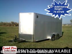 New 2024 H&H 7X16 Extra Tall Enclosed Cargo Trailer available in Clarinda, Iowa