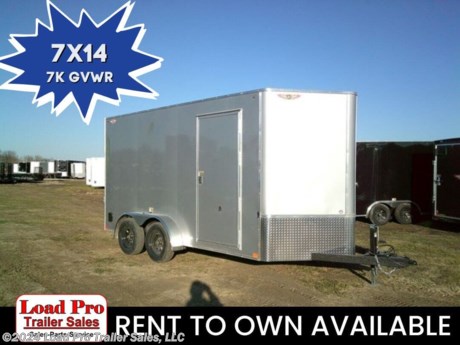 &lt;p&gt;&lt;span style=&quot;color: #363636; font-family: Hind, sans-serif; font-size: 16px;&quot;&gt;We offer RENT TO OWN and also offer Traditional Financing with approved credit !! This Trailer is for sale at Load Pro Trailer Sales in Clarinda Iowa.&lt;/span&gt;&lt;/p&gt;
&lt;p&gt;&lt;strong&gt;H&amp;amp;H 7X14 Extra Tall Enclosed Cargo Trailer&lt;/strong&gt;&lt;/p&gt;
&lt;ul&gt;
&lt;li&gt;Steel Tube Frame &amp;amp; Tongue&lt;/li&gt;
&lt;li&gt;Formed Channel Steel Crossmembers&lt;/li&gt;
&lt;li&gt;24&amp;rdquo; On-Center Wall Uprights&lt;/li&gt;
&lt;li&gt;24&amp;rdquo; On-Center Tube Roof Bows&lt;/li&gt;
&lt;li&gt;&lt;strong&gt;12&quot; Additional Height&lt;/strong&gt;&lt;/li&gt;
&lt;li&gt;V-Nose Front&lt;/li&gt;
&lt;li&gt;A-Frame Posi-Lock Coupler with Dual Safety Chains&lt;/li&gt;
&lt;li&gt;&lt;strong&gt;7K Rated Jack with Foot&lt;/strong&gt;&lt;/li&gt;
&lt;li&gt;Side Door with RV Style, Flush-Lock Latch&lt;/li&gt;
&lt;li&gt;Aluminum Door Hold Back&lt;/li&gt;
&lt;li&gt;Rear Ramp Door&lt;/li&gt;
&lt;li&gt;Aluminum Fenders&lt;/li&gt;
&lt;li&gt;Drop Spring Axle (s) with Easy Lube Hubs&lt;/li&gt;
&lt;li&gt;Brakes on both axles&lt;/li&gt;
&lt;li&gt;4-Wheel Electric Brakes (Tandem Models)&lt;/li&gt;
&lt;li&gt;Radial Tires&amp;nbsp;&lt;/li&gt;
&lt;li&gt;Weather Coated Tongue &amp;amp; Rear Bulkhead&lt;/li&gt;
&lt;li&gt;Fully Undercoated Body&lt;/li&gt;
&lt;li&gt;Vapor Barrier&lt;/li&gt;
&lt;li&gt;.030 Smooth Aluminum Exterior Sheeting&lt;/li&gt;
&lt;li&gt;Flat Roof Design with .024 Aluminum &amp;amp; Slightly Sloped&lt;/li&gt;
&lt;li&gt;24&amp;rdquo; Aluminum Tread Plate Rock Guard&lt;/li&gt;
&lt;li&gt;Extruded Aluminum Trim&lt;/li&gt;
&lt;li&gt;3/8&quot; Wood Interior Walls&lt;/li&gt;
&lt;li&gt;3/4&amp;rdquo; Engineered Wood Flooring&lt;/li&gt;
&lt;li&gt;&lt;strong&gt;Sidewall Vents&lt;/strong&gt;&lt;/li&gt;
&lt;li&gt;&lt;strong&gt;(4) D-Rings&lt;/strong&gt;&lt;/li&gt;
&lt;li&gt;12V LED Dome Light(s) &amp;amp; Switch, Wall Mounted&lt;/li&gt;
&lt;li&gt;Full DOT Compliant, LED Lighting&lt;/li&gt;
&lt;li&gt;Limited 3-Year Warranty&lt;/li&gt;
&lt;/ul&gt;
&lt;p&gt;&amp;nbsp;&lt;/p&gt;
&lt;ul style=&quot;box-sizing: border-box; margin-top: 0px; margin-bottom: 0px; padding-left: 1.5em; list-style: none; font-size: 16px; color: #232323; font-family: Arial, &#39; Helvetica Neue&#39;, Helvetica, Arial, sans-serif;&quot;&gt;
&lt;li style=&quot;box-sizing: border-box;&quot;&gt;
&lt;p style=&quot;box-sizing: inherit; margin-top: 0px; margin-bottom: 1rem; color: #373a3c; font-family: Lato, sans-serif;&quot;&gt;&lt;span style=&quot;box-sizing: inherit; font-size: 14px; color: #222222; font-family: &#39;Maven Pro&#39;, &#39;open sans&#39;, &#39;Helvetica Neue&#39;, Helvetica, Arial, sans-serif;&quot;&gt;&lt;span style=&quot;box-sizing: inherit; font-size: 13px;&quot;&gt;All prices are cash or Finance.&amp;nbsp; We offer financing through Sheffield Financial with approved credit on new trailers . We are a&amp;nbsp;&lt;/span&gt;&lt;/span&gt;Licensed dealer for Load Trail, Cross Enclosed Cargo Trailers,and M&amp;amp;W Welding trailers.&lt;/p&gt;
&lt;/li&gt;
&lt;li style=&quot;box-sizing: border-box;&quot;&gt;
&lt;p style=&quot;box-sizing: inherit; margin-top: 0px; margin-bottom: 1rem; color: #373a3c; font-family: Lato, sans-serif;&quot;&gt;We carry&amp;nbsp;&lt;span style=&quot;box-sizing: inherit; font-size: 13px; color: #222222; font-family: &#39;Maven Pro&#39;, &#39;open sans&#39;, &#39;Helvetica Neue&#39;, Helvetica, Arial, sans-serif;&quot;&gt;enclosed cargo trailers,Low pro trailers, Utility Trailer, dump trailer, Bobcat trailer, car trailer,&amp;nbsp;&lt;/span&gt;&lt;span class=&quot;gmail-&quot; style=&quot;box-sizing: inherit; font-size: 13px; color: #222222; font-family: &#39;Maven Pro&#39;, &#39;open sans&#39;, &#39;Helvetica Neue&#39;, Helvetica, Arial, sans-serif;&quot;&gt;&lt;span class=&quot;gmail-&quot; style=&quot;box-sizing: inherit;&quot;&gt;&lt;span class=&quot;gmail-&quot; style=&quot;box-sizing: inherit;&quot;&gt;&lt;span class=&quot;gmail-&quot; style=&quot;box-sizing: inherit;&quot;&gt;&lt;span class=&quot;gmail-&quot; style=&quot;box-sizing: inherit;&quot;&gt;&lt;span class=&quot;gmail-&quot; style=&quot;box-sizing: inherit;&quot;&gt;&lt;span class=&quot;gmail-&quot; style=&quot;box-sizing: inherit;&quot;&gt;&lt;span class=&quot;gmail-nanospell-typo&quot; style=&quot;box-sizing: inherit; border: none; cursor: auto; background: url(&#39;wiggle.png&#39;) 0% 100% repeat-x;&quot;&gt;ATV&lt;/span&gt;&lt;/span&gt;&lt;/span&gt;&lt;/span&gt;&lt;/span&gt;&lt;/span&gt;&lt;/span&gt;&lt;/span&gt;&lt;span style=&quot;box-sizing: inherit; font-size: 13px; color: #222222; font-family: &#39;Maven Pro&#39;, &#39;open sans&#39;, &#39;Helvetica Neue&#39;, Helvetica, Arial, sans-serif;&quot;&gt;&amp;nbsp;Trailers,&amp;nbsp;&lt;/span&gt;&lt;span class=&quot;gmail-&quot; style=&quot;box-sizing: inherit; font-size: 13px; color: #222222; font-family: &#39;Maven Pro&#39;, &#39;open sans&#39;, &#39;Helvetica Neue&#39;, Helvetica, Arial, sans-serif;&quot;&gt;&lt;span class=&quot;gmail-&quot; style=&quot;box-sizing: inherit;&quot;&gt;&lt;span class=&quot;gmail-&quot; style=&quot;box-sizing: inherit;&quot;&gt;&lt;span class=&quot;gmail-&quot; style=&quot;box-sizing: inherit;&quot;&gt;&lt;span class=&quot;gmail-&quot; style=&quot;box-sizing: inherit;&quot;&gt;&lt;span class=&quot;gmail-&quot; style=&quot;box-sizing: inherit;&quot;&gt;&lt;span class=&quot;gmail-&quot; style=&quot;box-sizing: inherit;&quot;&gt;&lt;span class=&quot;gmail-nanospell-typo&quot; style=&quot;box-sizing: inherit; border: none; cursor: auto; background: url(&#39;wiggle.png&#39;) 0% 100% repeat-x;&quot;&gt;UTV&lt;/span&gt;&lt;/span&gt;&lt;/span&gt;&lt;/span&gt;&lt;/span&gt;&lt;/span&gt;&lt;/span&gt;&lt;/span&gt;&lt;span style=&quot;box-sizing: inherit; font-size: 13px; color: #222222; font-family: &#39;Maven Pro&#39;, &#39;open sans&#39;, &#39;Helvetica Neue&#39;, Helvetica, Arial, sans-serif;&quot;&gt;&amp;nbsp;Trailers,&amp;nbsp;&lt;/span&gt;&lt;span class=&quot;gmail-&quot; style=&quot;box-sizing: inherit; font-size: 13px; color: #222222; font-family: &#39;Maven Pro&#39;, &#39;open sans&#39;, &#39;Helvetica Neue&#39;, Helvetica, Arial, sans-serif;&quot;&gt;&lt;span class=&quot;gmail-&quot; style=&quot;box-sizing: inherit;&quot;&gt;&lt;span class=&quot;gmail-&quot; style=&quot;box-sizing: inherit;&quot;&gt;&lt;span class=&quot;gmail-&quot; style=&quot;box-sizing: inherit;&quot;&gt;&lt;span class=&quot;gmail-&quot; style=&quot;box-sizing: inherit;&quot;&gt;&lt;span class=&quot;gmail-&quot; style=&quot;box-sizing: inherit;&quot;&gt;&lt;span class=&quot;gmail-&quot; style=&quot;box-sizing: inherit;&quot;&gt;&lt;span class=&quot;gmail-nanospell-typo&quot; style=&quot;box-sizing: inherit; border: none; cursor: auto; background: url(&#39;wiggle.png&#39;) 0% 100% repeat-x;&quot;&gt;tiltbed&lt;/span&gt;&lt;/span&gt;&lt;/span&gt;&lt;/span&gt;&lt;/span&gt;&lt;/span&gt;&lt;/span&gt;&lt;/span&gt;&lt;span style=&quot;box-sizing: inherit; font-size: 13px; color: #222222; font-family: &#39;Maven Pro&#39;, &#39;open sans&#39;, &#39;Helvetica Neue&#39;, Helvetica, Arial, sans-serif;&quot;&gt;&amp;nbsp;equipment trailers, Hydraulic dovetail trailers,&lt;/span&gt;&lt;span style=&quot;box-sizing: inherit; font-size: 13px; color: #222222; font-family: &#39;Maven Pro&#39;, &#39;open sans&#39;, &#39;Helvetica Neue&#39;, Helvetica, Arial, sans-serif;&quot;&gt;Implement trailers, Car Haulers,&amp;nbsp;&lt;/span&gt;&lt;span class=&quot;gmail-&quot; style=&quot;box-sizing: inherit; font-size: 13px; color: #222222; font-family: &#39;Maven Pro&#39;, &#39;open sans&#39;, &#39;Helvetica Neue&#39;, Helvetica, Arial, sans-serif;&quot;&gt;&lt;span class=&quot;gmail-&quot; style=&quot;box-sizing: inherit;&quot;&gt;&lt;span class=&quot;gmail-&quot; style=&quot;box-sizing: inherit;&quot;&gt;&lt;span class=&quot;gmail-&quot; style=&quot;box-sizing: inherit;&quot;&gt;&lt;span class=&quot;gmail-&quot; style=&quot;box-sizing: inherit;&quot;&gt;&lt;span class=&quot;gmail-&quot; style=&quot;box-sizing: inherit;&quot;&gt;&lt;span class=&quot;gmail-&quot; style=&quot;box-sizing: inherit;&quot;&gt;&lt;span class=&quot;gmail-nanospell-typo&quot; style=&quot;box-sizing: inherit; border: none; cursor: auto; background: url(&#39;wiggle.png&#39;) 0% 100% repeat-x;&quot;&gt;skidloader&lt;/span&gt;&lt;/span&gt;&lt;/span&gt;&lt;/span&gt;&lt;/span&gt;&lt;/span&gt;&lt;/span&gt;&lt;/span&gt;&lt;span style=&quot;box-sizing: inherit; font-size: 13px; color: #222222; font-family: &#39;Maven Pro&#39;, &#39;open sans&#39;, &#39;Helvetica Neue&#39;, Helvetica, Arial, sans-serif;&quot;&gt;&amp;nbsp;trailer,I beam&amp;nbsp;&lt;/span&gt;&lt;span class=&quot;gmail-&quot; style=&quot;box-sizing: inherit; font-size: 13px; color: #222222; font-family: &#39;Maven Pro&#39;, &#39;open sans&#39;, &#39;Helvetica Neue&#39;, Helvetica, Arial, sans-serif;&quot;&gt;&lt;span class=&quot;gmail-&quot; style=&quot;box-sizing: inherit;&quot;&gt;&lt;span class=&quot;gmail-&quot; style=&quot;box-sizing: inherit;&quot;&gt;&lt;span class=&quot;gmail-&quot; style=&quot;box-sizing: inherit;&quot;&gt;&lt;span class=&quot;gmail-&quot; style=&quot;box-sizing: inherit;&quot;&gt;&lt;span class=&quot;gmail-&quot; style=&quot;box-sizing: inherit;&quot;&gt;&lt;span class=&quot;gmail-&quot; style=&quot;box-sizing: inherit;&quot;&gt;&lt;span class=&quot;gmail-nanospell-typo&quot; style=&quot;box-sizing: inherit; border: none; cursor: auto; background: url(&#39;wiggle.png&#39;) 0% 100% repeat-x;&quot;&gt;Gooseneck&lt;/span&gt;&lt;/span&gt;&lt;/span&gt;&lt;/span&gt;&lt;/span&gt;&lt;/span&gt;&lt;/span&gt;&lt;/span&gt;&lt;span style=&quot;box-sizing: inherit; font-size: 13px; color: #222222; font-family: &#39;Maven Pro&#39;, &#39;open sans&#39;, &#39;Helvetica Neue&#39;, Helvetica, Arial, sans-serif;&quot;&gt;&amp;nbsp;Trailer,&amp;nbsp;&lt;/span&gt;&lt;span class=&quot;gmail-&quot; style=&quot;box-sizing: inherit; font-size: 13px; color: #222222; font-family: &#39;Maven Pro&#39;, &#39;open sans&#39;, &#39;Helvetica Neue&#39;, Helvetica, Arial, sans-serif;&quot;&gt;&lt;span class=&quot;gmail-&quot; style=&quot;box-sizing: inherit;&quot;&gt;&lt;span class=&quot;gmail-&quot; style=&quot;box-sizing: inherit;&quot;&gt;&lt;span class=&quot;gmail-&quot; style=&quot;box-sizing: inherit;&quot;&gt;&lt;span class=&quot;gmail-&quot; style=&quot;box-sizing: inherit;&quot;&gt;&lt;span class=&quot;gmail-&quot; style=&quot;box-sizing: inherit;&quot;&gt;&lt;span class=&quot;gmail-&quot; style=&quot;box-sizing: inherit;&quot;&gt;&lt;span class=&quot;gmail-nanospell-typo&quot; style=&quot;box-sizing: inherit; border: none; cursor: auto; background: url(&#39;wiggle.png&#39;) 0% 100% repeat-x;&quot;&gt;Gooseneck&lt;/span&gt;&lt;/span&gt;&lt;/span&gt;&lt;/span&gt;&lt;/span&gt;&lt;/span&gt;&lt;/span&gt;&lt;/span&gt;&lt;span style=&quot;box-sizing: inherit; font-size: 13px; color: #222222; font-family: &#39;Maven Pro&#39;, &#39;open sans&#39;, &#39;Helvetica Neue&#39;, Helvetica, Arial, sans-serif;&quot;&gt;&amp;nbsp;Trailer, scissor lift trailers, slingshot trailer, farm trailers, landscape trailer,&lt;/span&gt;&lt;span style=&quot;box-sizing: inherit; font-size: 13px; color: #222222; font-family: &#39;Maven Pro&#39;, &#39;open sans&#39;, &#39;Helvetica Neue&#39;, Helvetica, Arial, sans-serif;&quot;&gt;forklift trailers, Spring loaded gate trailers, Aluminum trailer, Enclosed Car Trailers,&amp;nbsp;&lt;/span&gt;&lt;span class=&quot;gmail-&quot; style=&quot;box-sizing: inherit; font-size: 13px; color: #222222; font-family: &#39;Maven Pro&#39;, &#39;open sans&#39;, &#39;Helvetica Neue&#39;, Helvetica, Arial, sans-serif;&quot;&gt;&lt;span class=&quot;gmail-&quot; style=&quot;box-sizing: inherit;&quot;&gt;&lt;span class=&quot;gmail-&quot; style=&quot;box-sizing: inherit;&quot;&gt;&lt;span class=&quot;gmail-&quot; style=&quot;box-sizing: inherit;&quot;&gt;&lt;span class=&quot;gmail-&quot; style=&quot;box-sizing: inherit;&quot;&gt;&lt;span class=&quot;gmail-&quot; style=&quot;box-sizing: inherit;&quot;&gt;&lt;span class=&quot;gmail-&quot; style=&quot;box-sizing: inherit;&quot;&gt;&lt;span class=&quot;gmail-nanospell-typo&quot; style=&quot;box-sizing: inherit; border: none; cursor: auto; background: url(&#39;wiggle.png&#39;) 0% 100% repeat-x;&quot;&gt;Deckover&lt;/span&gt;&lt;/span&gt;&lt;/span&gt;&lt;/span&gt;&lt;/span&gt;&lt;/span&gt;&lt;/span&gt;&lt;/span&gt;&lt;span style=&quot;box-sizing: inherit; font-size: 13px; color: #222222; font-family: &#39;Maven Pro&#39;, &#39;open sans&#39;, &#39;Helvetica Neue&#39;, Helvetica, Arial, sans-serif;&quot;&gt;&amp;nbsp;Trailers,&amp;nbsp;&lt;/span&gt;&lt;span class=&quot;gmail-&quot; style=&quot;box-sizing: inherit; font-size: 13px; color: #222222; font-family: &#39;Maven Pro&#39;, &#39;open sans&#39;, &#39;Helvetica Neue&#39;, Helvetica, Arial, sans-serif;&quot;&gt;&lt;span class=&quot;gmail-&quot; style=&quot;box-sizing: inherit;&quot;&gt;&lt;span class=&quot;gmail-&quot; style=&quot;box-sizing: inherit;&quot;&gt;&lt;span class=&quot;gmail-&quot; style=&quot;box-sizing: inherit;&quot;&gt;&lt;span class=&quot;gmail-&quot; style=&quot;box-sizing: inherit;&quot;&gt;&lt;span class=&quot;gmail-&quot; style=&quot;box-sizing: inherit;&quot;&gt;&lt;span class=&quot;gmail-&quot; style=&quot;box-sizing: inherit;&quot;&gt;&lt;span class=&quot;gmail-nanospell-typo&quot; style=&quot;box-sizing: inherit; border: none; cursor: auto; background: url(&#39;wiggle.png&#39;) 0% 100% repeat-x;&quot;&gt;SXS&lt;/span&gt;&lt;/span&gt;&lt;/span&gt;&lt;/span&gt;&lt;/span&gt;&lt;/span&gt;&lt;/span&gt;&lt;/span&gt;&lt;span style=&quot;box-sizing: inherit; font-size: 13px; color: #222222; font-family: &#39;Maven Pro&#39;, &#39;open sans&#39;, &#39;Helvetica Neue&#39;, Helvetica, Arial, sans-serif;&quot;&gt;&amp;nbsp;Trailer, motorcycle trailers, Race trailers,&amp;nbsp;&lt;/span&gt;&lt;span class=&quot;gmail-&quot; style=&quot;box-sizing: inherit; font-size: 13px; color: #222222; font-family: &#39;Maven Pro&#39;, &#39;open sans&#39;, &#39;Helvetica Neue&#39;, Helvetica, Arial, sans-serif;&quot;&gt;&lt;span class=&quot;gmail-&quot; style=&quot;box-sizing: inherit;&quot;&gt;&lt;span class=&quot;gmail-&quot; style=&quot;box-sizing: inherit;&quot;&gt;&lt;span class=&quot;gmail-&quot; style=&quot;box-sizing: inherit;&quot;&gt;&lt;span class=&quot;gmail-&quot; style=&quot;box-sizing: inherit;&quot;&gt;&lt;span class=&quot;gmail-&quot; style=&quot;box-sizing: inherit;&quot;&gt;&lt;span class=&quot;gmail-&quot; style=&quot;box-sizing: inherit;&quot;&gt;&lt;span class=&quot;gmail-nanospell-typo&quot; style=&quot;box-sizing: inherit; border: none; cursor: auto; background: url(&#39;wiggle.png&#39;) 0% 100% repeat-x;&quot;&gt;lawncare&lt;/span&gt;&lt;/span&gt;&lt;/span&gt;&lt;/span&gt;&lt;/span&gt;&lt;/span&gt;&lt;/span&gt;&lt;/span&gt;&lt;span style=&quot;box-sizing: inherit; font-size: 13px; color: #222222; font-family: &#39;Maven Pro&#39;, &#39;open sans&#39;, &#39;Helvetica Neue&#39;, Helvetica, Arial, sans-serif;&quot;&gt;&amp;nbsp;trailer,&lt;/span&gt;&lt;span class=&quot;gmail-&quot; style=&quot;box-sizing: inherit; font-size: 13px; color: #222222; font-family: &#39;Maven Pro&#39;, &#39;open sans&#39;, &#39;Helvetica Neue&#39;, Helvetica, Arial, sans-serif;&quot;&gt;&lt;span class=&quot;gmail-&quot; style=&quot;box-sizing: inherit;&quot;&gt;&lt;span class=&quot;gmail-&quot; style=&quot;box-sizing: inherit;&quot;&gt;&lt;span class=&quot;gmail-&quot; style=&quot;box-sizing: inherit;&quot;&gt;&lt;span class=&quot;gmail-&quot; style=&quot;box-sizing: inherit;&quot;&gt;&lt;span class=&quot;gmail-&quot; style=&quot;box-sizing: inherit;&quot;&gt;&lt;span class=&quot;gmail-&quot; style=&quot;box-sizing: inherit;&quot;&gt;&lt;span class=&quot;gmail-nanospell-typo&quot; style=&quot;box-sizing: inherit; border: none; cursor: auto; background: url(&#39;wiggle.png&#39;) 0% 100% repeat-x;&quot;&gt;Pipetop&lt;/span&gt;&lt;/span&gt;&lt;/span&gt;&lt;/span&gt;&lt;/span&gt;&lt;/span&gt;&lt;/span&gt;&lt;/span&gt;&lt;span style=&quot;box-sizing: inherit; font-size: 13px; color: #222222; font-family: &#39;Maven Pro&#39;, &#39;open sans&#39;, &#39;Helvetica Neue&#39;, Helvetica, Arial, sans-serif;&quot;&gt;&amp;nbsp;Trailer, seed trailers, Box Trailer, tool trailers, Hay Trailers, Fuel Trailer, Self Unloading Hay Trailer, Used trailer for sale, Construction trailers, Craft Trailers,&amp;nbsp;&lt;/span&gt;&lt;span style=&quot;box-sizing: inherit; font-size: 13px; color: #222222; font-family: &#39;Maven Pro&#39;, &#39;open sans&#39;, &#39;Helvetica Neue&#39;, Helvetica, Arial, sans-serif;&quot;&gt;Trailer to haul my&amp;nbsp;&lt;/span&gt;&lt;span class=&quot;gmail-&quot; style=&quot;box-sizing: inherit; font-size: 13px; color: #222222; font-family: &#39;Maven Pro&#39;, &#39;open sans&#39;, &#39;Helvetica Neue&#39;, Helvetica, Arial, sans-serif;&quot;&gt;&lt;span class=&quot;gmail-&quot; style=&quot;box-sizing: inherit;&quot;&gt;&lt;span class=&quot;gmail-&quot; style=&quot;box-sizing: inherit;&quot;&gt;&lt;span class=&quot;gmail-&quot; style=&quot;box-sizing: inherit;&quot;&gt;&lt;span class=&quot;gmail-&quot; style=&quot;box-sizing: inherit;&quot;&gt;&lt;span class=&quot;gmail-&quot; style=&quot;box-sizing: inherit;&quot;&gt;&lt;span class=&quot;gmail-&quot; style=&quot;box-sizing: inherit;&quot;&gt;&lt;span class=&quot;gmail-nanospell-typo&quot; style=&quot;box-sizing: inherit; border: none; cursor: auto; background: url(&#39;wiggle.png&#39;) 0% 100% repeat-x;&quot;&gt;golfcart&lt;/span&gt;&lt;/span&gt;&lt;/span&gt;&lt;/span&gt;&lt;/span&gt;&lt;/span&gt;&lt;/span&gt;&lt;/span&gt;&lt;span style=&quot;box-sizing: inherit; font-size: 13px; color: #222222; font-family: &#39;Maven Pro&#39;, &#39;open sans&#39;, &#39;Helvetica Neue&#39;, Helvetica, Arial, sans-serif;&quot;&gt;, Jeep Trailers, Aluminum cargo trailers, and Buggy Haulers. We are centrally located between Kansas City - MO - Omaha, NE and Des&amp;nbsp;&lt;/span&gt;&lt;span class=&quot;gmail-&quot; style=&quot;box-sizing: inherit; font-size: 13px; color: #222222; font-family: &#39;Maven Pro&#39;, &#39;open sans&#39;, &#39;Helvetica Neue&#39;, Helvetica, Arial, sans-serif;&quot;&gt;&lt;span class=&quot;gmail-&quot; style=&quot;box-sizing: inherit;&quot;&gt;&lt;span class=&quot;gmail-&quot; style=&quot;box-sizing: inherit;&quot;&gt;&lt;span class=&quot;gmail-&quot; style=&quot;box-sizing: inherit;&quot;&gt;&lt;span class=&quot;gmail-&quot; style=&quot;box-sizing: inherit;&quot;&gt;&lt;span class=&quot;gmail-&quot; style=&quot;box-sizing: inherit;&quot;&gt;&lt;span class=&quot;gmail-&quot; style=&quot;box-sizing: inherit;&quot;&gt;&lt;span class=&quot;gmail-nanospell-typo&quot; style=&quot;box-sizing: inherit; border: none; cursor: auto; background: url(&#39;wiggle.png&#39;) 0% 100% repeat-x;&quot;&gt;Moines&lt;/span&gt;&lt;/span&gt;&lt;/span&gt;&lt;/span&gt;&lt;/span&gt;&lt;/span&gt;&lt;/span&gt;&lt;/span&gt;&lt;span style=&quot;box-sizing: inherit; font-size: 13px; color: #222222; font-family: &#39;Maven Pro&#39;, &#39;open sans&#39;, &#39;Helvetica Neue&#39;, Helvetica, Arial, sans-serif;&quot;&gt;, IA. We are close to Atlantic, IA - Red Oak, IA - Shenandoah, IA -&amp;nbsp;&lt;/span&gt;&lt;span class=&quot;gmail-&quot; style=&quot;box-sizing: inherit; font-size: 13px; color: #222222; font-family: &#39;Maven Pro&#39;, &#39;open sans&#39;, &#39;Helvetica Neue&#39;, Helvetica, Arial, sans-serif;&quot;&gt;&lt;span class=&quot;gmail-&quot; style=&quot;box-sizing: inherit;&quot;&gt;&lt;span class=&quot;gmail-&quot; style=&quot;box-sizing: inherit;&quot;&gt;&lt;span class=&quot;gmail-&quot; style=&quot;box-sizing: inherit;&quot;&gt;&lt;span class=&quot;gmail-&quot; style=&quot;box-sizing: inherit;&quot;&gt;&lt;span class=&quot;gmail-&quot; style=&quot;box-sizing: inherit;&quot;&gt;&lt;span class=&quot;gmail-&quot; style=&quot;box-sizing: inherit;&quot;&gt;&lt;span class=&quot;gmail-nanospell-typo&quot; style=&quot;box-sizing: inherit; border: none; cursor: auto; background: url(&#39;wiggle.png&#39;) 0% 100% repeat-x;&quot;&gt;Bradyville&lt;/span&gt;&lt;/span&gt;&lt;/span&gt;&lt;/span&gt;&lt;/span&gt;&lt;/span&gt;&lt;/span&gt;&lt;/span&gt;&lt;span style=&quot;box-sizing: inherit; font-size: 13px; color: #222222; font-family: &#39;Maven Pro&#39;, &#39;open sans&#39;, &#39;Helvetica Neue&#39;, Helvetica, Arial, sans-serif;&quot;&gt;, IA -&amp;nbsp;&lt;/span&gt;&lt;span class=&quot;gmail-&quot; style=&quot;box-sizing: inherit; font-size: 13px; color: #222222; font-family: &#39;Maven Pro&#39;, &#39;open sans&#39;, &#39;Helvetica Neue&#39;, Helvetica, Arial, sans-serif;&quot;&gt;&lt;span class=&quot;gmail-&quot; style=&quot;box-sizing: inherit;&quot;&gt;&lt;span class=&quot;gmail-&quot; style=&quot;box-sizing: inherit;&quot;&gt;&lt;span class=&quot;gmail-&quot; style=&quot;box-sizing: inherit;&quot;&gt;&lt;span class=&quot;gmail-&quot; style=&quot;box-sizing: inherit;&quot;&gt;&lt;span class=&quot;gmail-&quot; style=&quot;box-sizing: inherit;&quot;&gt;&lt;span class=&quot;gmail-&quot; style=&quot;box-sizing: inherit;&quot;&gt;&lt;span class=&quot;gmail-nanospell-typo&quot; style=&quot;box-sizing: inherit; border: none; cursor: auto; background: url(&#39;wiggle.png&#39;) 0% 100% repeat-x;&quot;&gt;Maryville&lt;/span&gt;&lt;/span&gt;&lt;/span&gt;&lt;/span&gt;&lt;/span&gt;&lt;/span&gt;&lt;/span&gt;&lt;/span&gt;&lt;span style=&quot;box-sizing: inherit; font-size: 13px; color: #222222; font-family: &#39;Maven Pro&#39;, &#39;open sans&#39;, &#39;Helvetica Neue&#39;, Helvetica, Arial, sans-serif;&quot;&gt;, MO - St Joseph, MO -&amp;nbsp;&lt;/span&gt;&lt;span class=&quot;gmail-&quot; style=&quot;box-sizing: inherit; font-size: 13px; color: #222222; font-family: &#39;Maven Pro&#39;, &#39;open sans&#39;, &#39;Helvetica Neue&#39;, Helvetica, Arial, sans-serif;&quot;&gt;&lt;span class=&quot;gmail-&quot; style=&quot;box-sizing: inherit;&quot;&gt;&lt;span class=&quot;gmail-&quot; style=&quot;box-sizing: inherit;&quot;&gt;&lt;span class=&quot;gmail-&quot; style=&quot;box-sizing: inherit;&quot;&gt;&lt;span class=&quot;gmail-&quot; style=&quot;box-sizing: inherit;&quot;&gt;&lt;span class=&quot;gmail-&quot; style=&quot;box-sizing: inherit;&quot;&gt;&lt;span class=&quot;gmail-&quot; style=&quot;box-sizing: inherit;&quot;&gt;&lt;span class=&quot;gmail-nanospell-typo&quot; style=&quot;box-sizing: inherit; border: none; cursor: auto; background: url(&#39;wiggle.png&#39;) 0% 100% repeat-x;&quot;&gt;Rockport&lt;/span&gt;&lt;/span&gt;&lt;/span&gt;&lt;/span&gt;&lt;/span&gt;&lt;/span&gt;&lt;/span&gt;&lt;/span&gt;&lt;span style=&quot;box-sizing: inherit; font-size: 13px; color: #222222; font-family: &#39;Maven Pro&#39;, &#39;open sans&#39;, &#39;Helvetica Neue&#39;, Helvetica, Arial, sans-serif;&quot;&gt;, MO. We carry a large selection of parts to fit all makes and models of trailer and have a full service shop to repair all makes and models of trailers&lt;/span&gt;&lt;/p&gt;
&lt;/li&gt;
&lt;/ul&gt;