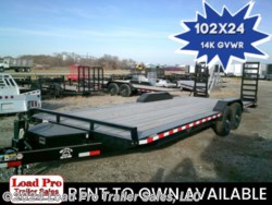 New 2023 H&H 102X24 Drive Over FenderEquipment Trailer 14K GVWR available in Clarinda, Iowa