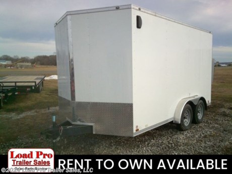 &lt;p&gt;We offer RENT TO OWN and also offer Traditional Financing with approved credit!! This Trailer is for sale at Load Pro Trailer Sales in Clarinda Iowa.&amp;nbsp;&lt;/p&gt;
&lt;ul&gt;
&lt;li&gt;Double Rear Doors&lt;/li&gt;
&lt;li&gt;18&quot; Wedge-Front Nose&lt;/li&gt;
&lt;li&gt;C/S Door (24&quot; on 5 wide, 32&quot; on6 &amp;amp; 7 wide, 36&quot; on 8 wide)&lt;/li&gt;
&lt;li&gt;Semi-Style Camlock Door Latch&lt;/li&gt;
&lt;li&gt;Undercoated Frame&lt;/li&gt;
&lt;li&gt;Door Hold-Back on Rear Door&lt;/li&gt;
&lt;li&gt;Leaf-Spring Axle&lt;/li&gt;
&lt;li&gt;E-Z Lube Hubs&lt;/li&gt;
&lt;li&gt;Silver Powder Coated Wheels&lt;/li&gt;
&lt;li&gt;Radial Tires&lt;/li&gt;
&lt;li&gt;Galvanized Roof&lt;/li&gt;
&lt;li&gt;Aluminum Top Rails&lt;/li&gt;
&lt;li&gt;16&quot; ATP Stoneguard&lt;/li&gt;
&lt;li&gt;1 &amp;ndash; 12V LED Dome Light&lt;/li&gt;
&lt;li&gt;2 - Flow Thru Sidewall Vents (on 5,6,7, &amp;amp; 8 wides)&lt;/li&gt;
&lt;li&gt;Aluminum Exterior Fenders&lt;/li&gt;
&lt;li&gt;Clear Lens LED Clearance Lights&lt;/li&gt;
&lt;li&gt;Clear Lens LED Strip Tail Lights&lt;/li&gt;
&lt;li&gt;DOT Lighting&lt;/li&gt;
&lt;li&gt;License Plate Holder with Light&lt;/li&gt;
&lt;li&gt;.030 Aluminum Exterior&lt;/li&gt;
&lt;li&gt;Anodized Aluminum Wrap&lt;/li&gt;
&lt;li&gt;Exposed Steel Painted Epoxy Black&lt;/li&gt;
&lt;li&gt;Tongue Jack w/ Sand Pad&lt;/li&gt;
&lt;li&gt;Welded Safety Chains&lt;/li&gt;
&lt;li&gt;Full-Color Decals&lt;/li&gt;
&lt;/ul&gt;
&lt;p&gt;All prices are cash or Finance. &amp;nbsp;We offer financing through Sheffield Financial with approved credit on new trailers . We are a Licensed dealer for Load Trail, H&amp;amp;H, Cross Enclosed Cargo Trailers, CargoMate, Alcom, and M&amp;amp;W Welding trailers.&lt;/p&gt;
&lt;p&gt;We carry enclosed cargo trailers, Low pro trailers, Utility Trailer, dump trailer, Bobcat trailer, car trailer, ATV Trailers, UTV Trailers, tilt bed equipment trailers, Hydraulic dovetail trailers, Implement trailers, Car Haulers, skid loader trailer, I beam Gooseneck Trailer, Gooseneck Trailer, scissor lift trailers, slingshot trailer, farm trailers, landscape trailer, forklift trailers, Spring loaded gate trailers, Aluminum trailer, Enclosed Car Trailers, Deck over Trailers, SXS Trailer, motorcycle trailers, Race trailers, lawncare trailer, Pipe top Trailer, seed trailers, Box Trailer, tool trailers, Hay Trailers, Fuel Trailer, Self Unloading Hay Trailer, Used trailer for sale, Construction trailers, Craft Trailers, Trailer to haul my golf cart, Jeep Trailers, Aluminum cargo trailers, and Buggy Haulers. We are centrally located between Kansas City - MO - Omaha, NE and Des Moines, IA. We are close to Atlantic, IA - Red Oak, IA - Shenandoah, IA - Bradyville, IA - Maryville, MO - St Joseph, MO - Rockport, MO. We carry a large selection of parts to fit all makes and models of trailer and have a full service shop to repair all makes and models of trailers.&amp;nbsp;&lt;/p&gt;