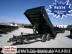 New 2024 Load Trail DZ 96X14 Deckover Dump w/ Fold Down Sides 14K GVWR available in Clarinda, Iowa