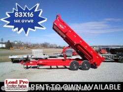 New 2024 H&H 83x16 Industrial Dump Trailer, 14K Scissor available in Clarinda, Iowa