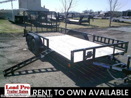 &lt;p&gt;&lt;span style=&quot;color: #363636; font-family: Hind, sans-serif; font-size: 16px;&quot;&gt;We offer RENT TO OWN and also offer Traditional Financing with approved credit!! This Trailer is for sale at Load Pro Trailer Sales in Clarinda Iowa.&amp;nbsp;&lt;/span&gt;&lt;/p&gt;
&lt;p&gt;&lt;span style=&quot;color: #363636; font-family: Hind, sans-serif; font-size: 16px;&quot;&gt;83&quot; x 16&#39; Tandem Axle Utility 7K GVWR&lt;/span&gt;&lt;/p&gt;
&lt;ul class=&quot;m-t-sm&quot;&gt;
&lt;li&gt;2&quot; x 3&quot; Angle Frame&lt;/li&gt;
&lt;li&gt;2 - 3,500 Lb Dexter Spring Axles &amp;nbsp;(Elec FSA Brakes on both axles)&lt;/li&gt;
&lt;li&gt;ST205/75 R15 LRC 6 Ply.&amp;nbsp;&lt;/li&gt;
&lt;li&gt;Coupler 2&quot; A-Frame Cast&lt;/li&gt;
&lt;li&gt;Treated Wood Floor&lt;/li&gt;
&lt;li&gt;Smooth Plate Straight Fenders (weld-on)&lt;/li&gt;
&lt;li&gt;4&#39; Fold In Gate Tubing w/Exp. Metal &amp;amp; Side Rail Ramps&lt;/li&gt;
&lt;li&gt;24&quot; Cross-Members&lt;/li&gt;
&lt;li&gt;Jack 2000 lb.&lt;/li&gt;
&lt;li&gt;Lights LED (w/Cold Weather Harness)&lt;/li&gt;
&lt;li&gt;4 - Corner Tie Downs&lt;/li&gt;
&lt;li&gt;Sq. Tube Side Rails (weld on)&lt;/li&gt;
&lt;li&gt;Spring Assist on Fold Gate&lt;/li&gt;
&lt;li&gt;Spare Tire Mount&lt;/li&gt;
&lt;li&gt;Black (w/Primer)&lt;/li&gt;
&lt;/ul&gt;
&lt;p style=&quot;box-sizing: inherit; margin-top: 0px; margin-bottom: 1rem; color: #373a3c; font-family: Lato, sans-serif;&quot;&gt;&lt;span style=&quot;box-sizing: inherit; font-size: 14px; color: #222222; font-family: &#39;Maven Pro&#39;, &#39;open sans&#39;, &#39;Helvetica Neue&#39;, Helvetica, Arial, sans-serif;&quot;&gt;&lt;span style=&quot;box-sizing: inherit; font-size: 13px;&quot;&gt;All prices are cash or Finance.&amp;nbsp; We offer financing through Sheffield Financial with approved credit on new trailers . We are a &lt;/span&gt;&lt;/span&gt;Licensed dealer for Load Trail, Cross Enclosed Cargo Trailers,and M&amp;amp;W Welding trailers.&lt;/p&gt;
&lt;p style=&quot;box-sizing: inherit; margin-top: 0px; margin-bottom: 1rem; color: #373a3c; font-family: Lato, sans-serif;&quot;&gt;We carry&amp;nbsp;&lt;span style=&quot;box-sizing: inherit; color: #222222; font-family: &#39;Maven Pro&#39;, &#39;open sans&#39;, &#39;Helvetica Neue&#39;, Helvetica, Arial, sans-serif;&quot;&gt;enclosed cargo trailers,Low pro trailers, Utility Trailer, dump trailer, Bobcat trailer, car trailer,&amp;nbsp;&lt;/span&gt;&lt;span class=&quot;gmail-&quot; style=&quot;box-sizing: inherit; color: #222222; font-family: &#39;Maven Pro&#39;, &#39;open sans&#39;, &#39;Helvetica Neue&#39;, Helvetica, Arial, sans-serif;&quot;&gt;&lt;span class=&quot;gmail-&quot; style=&quot;box-sizing: inherit;&quot;&gt;&lt;span class=&quot;gmail-nanospell-typo&quot; style=&quot;box-sizing: inherit; border: none; cursor: auto; background: url(&#39;wiggle.png&#39;) 0% 100% repeat-x;&quot;&gt;ATV&lt;/span&gt;&lt;/span&gt;&lt;/span&gt;&lt;span style=&quot;box-sizing: inherit; color: #222222; font-family: &#39;Maven Pro&#39;, &#39;open sans&#39;, &#39;Helvetica Neue&#39;, Helvetica, Arial, sans-serif;&quot;&gt;&amp;nbsp;Trailers,&amp;nbsp;&lt;/span&gt;&lt;span class=&quot;gmail-&quot; style=&quot;box-sizing: inherit; color: #222222; font-family: &#39;Maven Pro&#39;, &#39;open sans&#39;, &#39;Helvetica Neue&#39;, Helvetica, Arial, sans-serif;&quot;&gt;&lt;span class=&quot;gmail-&quot; style=&quot;box-sizing: inherit;&quot;&gt;&lt;span class=&quot;gmail-nanospell-typo&quot; style=&quot;box-sizing: inherit; border: none; cursor: auto; background: url(&#39;wiggle.png&#39;) 0% 100% repeat-x;&quot;&gt;UTV&lt;/span&gt;&lt;/span&gt;&lt;/span&gt;&lt;span style=&quot;box-sizing: inherit; color: #222222; font-family: &#39;Maven Pro&#39;, &#39;open sans&#39;, &#39;Helvetica Neue&#39;, Helvetica, Arial, sans-serif;&quot;&gt;&amp;nbsp;Trailers,&amp;nbsp;&lt;/span&gt;&lt;span class=&quot;gmail-&quot; style=&quot;box-sizing: inherit; color: #222222; font-family: &#39;Maven Pro&#39;, &#39;open sans&#39;, &#39;Helvetica Neue&#39;, Helvetica, Arial, sans-serif;&quot;&gt;&lt;span class=&quot;gmail-&quot; style=&quot;box-sizing: inherit;&quot;&gt;&lt;span class=&quot;gmail-nanospell-typo&quot; style=&quot;box-sizing: inherit; border: none; cursor: auto; background: url(&#39;wiggle.png&#39;) 0% 100% repeat-x;&quot;&gt;tiltbed&lt;/span&gt;&lt;/span&gt;&lt;/span&gt;&lt;span style=&quot;box-sizing: inherit; color: #222222; font-family: &#39;Maven Pro&#39;, &#39;open sans&#39;, &#39;Helvetica Neue&#39;, Helvetica, Arial, sans-serif;&quot;&gt;&amp;nbsp;equipment trailers, Hydraulic dovetail trailers,&lt;/span&gt;&lt;span style=&quot;box-sizing: inherit; color: #222222; font-family: &#39;Maven Pro&#39;, &#39;open sans&#39;, &#39;Helvetica Neue&#39;, Helvetica, Arial, sans-serif;&quot;&gt;Implement trailers, Car Haulers,&amp;nbsp;&lt;/span&gt;&lt;span class=&quot;gmail-&quot; style=&quot;box-sizing: inherit; color: #222222; font-family: &#39;Maven Pro&#39;, &#39;open sans&#39;, &#39;Helvetica Neue&#39;, Helvetica, Arial, sans-serif;&quot;&gt;&lt;span class=&quot;gmail-&quot; style=&quot;box-sizing: inherit;&quot;&gt;&lt;span class=&quot;gmail-nanospell-typo&quot; style=&quot;box-sizing: inherit; border: none; cursor: auto; background: url(&#39;wiggle.png&#39;) 0% 100% repeat-x;&quot;&gt;skidloader&lt;/span&gt;&lt;/span&gt;&lt;/span&gt;&lt;span style=&quot;box-sizing: inherit; color: #222222; font-family: &#39;Maven Pro&#39;, &#39;open sans&#39;, &#39;Helvetica Neue&#39;, Helvetica, Arial, sans-serif;&quot;&gt;&amp;nbsp;trailer,I beam&amp;nbsp;&lt;/span&gt;&lt;span class=&quot;gmail-&quot; style=&quot;box-sizing: inherit; color: #222222; font-family: &#39;Maven Pro&#39;, &#39;open sans&#39;, &#39;Helvetica Neue&#39;, Helvetica, Arial, sans-serif;&quot;&gt;&lt;span class=&quot;gmail-&quot; style=&quot;box-sizing: inherit;&quot;&gt;&lt;span class=&quot;gmail-nanospell-typo&quot; style=&quot;box-sizing: inherit; border: none; cursor: auto; background: url(&#39;wiggle.png&#39;) 0% 100% repeat-x;&quot;&gt;Gooseneck&lt;/span&gt;&lt;/span&gt;&lt;/span&gt;&lt;span style=&quot;box-sizing: inherit; color: #222222; font-family: &#39;Maven Pro&#39;, &#39;open sans&#39;, &#39;Helvetica Neue&#39;, Helvetica, Arial, sans-serif;&quot;&gt;&amp;nbsp;Trailer,&amp;nbsp;&lt;/span&gt;&lt;span class=&quot;gmail-&quot; style=&quot;box-sizing: inherit; color: #222222; font-family: &#39;Maven Pro&#39;, &#39;open sans&#39;, &#39;Helvetica Neue&#39;, Helvetica, Arial, sans-serif;&quot;&gt;&lt;span class=&quot;gmail-&quot; style=&quot;box-sizing: inherit;&quot;&gt;&lt;span class=&quot;gmail-nanospell-typo&quot; style=&quot;box-sizing: inherit; border: none; cursor: auto; background: url(&#39;wiggle.png&#39;) 0% 100% repeat-x;&quot;&gt;Gooseneck&lt;/span&gt;&lt;/span&gt;&lt;/span&gt;&lt;span style=&quot;box-sizing: inherit; color: #222222; font-family: &#39;Maven Pro&#39;, &#39;open sans&#39;, &#39;Helvetica Neue&#39;, Helvetica, Arial, sans-serif;&quot;&gt;&amp;nbsp;Trailer, scissor lift trailers, slingshot trailer, farm trailers, landscape trailer,&lt;/span&gt;&lt;span style=&quot;box-sizing: inherit; color: #222222; font-family: &#39;Maven Pro&#39;, &#39;open sans&#39;, &#39;Helvetica Neue&#39;, Helvetica, Arial, sans-serif;&quot;&gt;forklift trailers, Spring loaded gate trailers, Aluminum trailer, Enclosed Car Trailers,&amp;nbsp;&lt;/span&gt;&lt;span class=&quot;gmail-&quot; style=&quot;box-sizing: inherit; color: #222222; font-family: &#39;Maven Pro&#39;, &#39;open sans&#39;, &#39;Helvetica Neue&#39;, Helvetica, Arial, sans-serif;&quot;&gt;&lt;span class=&quot;gmail-&quot; style=&quot;box-sizing: inherit;&quot;&gt;&lt;span class=&quot;gmail-nanospell-typo&quot; style=&quot;box-sizing: inherit; border: none; cursor: auto; background: url(&#39;wiggle.png&#39;) 0% 100% repeat-x;&quot;&gt;Deckover&lt;/span&gt;&lt;/span&gt;&lt;/span&gt;&lt;span style=&quot;box-sizing: inherit; color: #222222; font-family: &#39;Maven Pro&#39;, &#39;open sans&#39;, &#39;Helvetica Neue&#39;, Helvetica, Arial, sans-serif;&quot;&gt;&amp;nbsp;Trailers,&amp;nbsp;&lt;/span&gt;&lt;span class=&quot;gmail-&quot; style=&quot;box-sizing: inherit; color: #222222; font-family: &#39;Maven Pro&#39;, &#39;open sans&#39;, &#39;Helvetica Neue&#39;, Helvetica, Arial, sans-serif;&quot;&gt;&lt;span class=&quot;gmail-&quot; style=&quot;box-sizing: inherit;&quot;&gt;&lt;span class=&quot;gmail-nanospell-typo&quot; style=&quot;box-sizing: inherit; border: none; cursor: auto; background: url(&#39;wiggle.png&#39;) 0% 100% repeat-x;&quot;&gt;SXS&lt;/span&gt;&lt;/span&gt;&lt;/span&gt;&lt;span style=&quot;box-sizing: inherit; color: #222222; font-family: &#39;Maven Pro&#39;, &#39;open sans&#39;, &#39;Helvetica Neue&#39;, Helvetica, Arial, sans-serif;&quot;&gt;&amp;nbsp;Trailer, motorcycle trailers, Race trailers,&amp;nbsp;&lt;/span&gt;&lt;span class=&quot;gmail-&quot; style=&quot;box-sizing: inherit; color: #222222; font-family: &#39;Maven Pro&#39;, &#39;open sans&#39;, &#39;Helvetica Neue&#39;, Helvetica, Arial, sans-serif;&quot;&gt;&lt;span class=&quot;gmail-&quot; style=&quot;box-sizing: inherit;&quot;&gt;&lt;span class=&quot;gmail-nanospell-typo&quot; style=&quot;box-sizing: inherit; border: none; cursor: auto; background: url(&#39;wiggle.png&#39;) 0% 100% repeat-x;&quot;&gt;lawncare&lt;/span&gt;&lt;/span&gt;&lt;/span&gt;&lt;span style=&quot;box-sizing: inherit; color: #222222; font-family: &#39;Maven Pro&#39;, &#39;open sans&#39;, &#39;Helvetica Neue&#39;, Helvetica, Arial, sans-serif;&quot;&gt;&amp;nbsp;trailer,&lt;/span&gt;&lt;span class=&quot;gmail-&quot; style=&quot;box-sizing: inherit; color: #222222; font-family: &#39;Maven Pro&#39;, &#39;open sans&#39;, &#39;Helvetica Neue&#39;, Helvetica, Arial, sans-serif;&quot;&gt;&lt;span class=&quot;gmail-&quot; style=&quot;box-sizing: inherit;&quot;&gt;&lt;span class=&quot;gmail-nanospell-typo&quot; style=&quot;box-sizing: inherit; border: none; cursor: auto; background: url(&#39;wiggle.png&#39;) 0% 100% repeat-x;&quot;&gt;Pipetop&lt;/span&gt;&lt;/span&gt;&lt;/span&gt;&lt;span style=&quot;box-sizing: inherit; color: #222222; font-family: &#39;Maven Pro&#39;, &#39;open sans&#39;, &#39;Helvetica Neue&#39;, Helvetica, Arial, sans-serif;&quot;&gt;&amp;nbsp;Trailer, seed trailers, Box Trailer, tool trailers, Hay Trailers, Fuel Trailer, Self Unloading Hay Trailer, Used trailer for sale, Construction trailers, Craft Trailers,&amp;nbsp;&lt;/span&gt;&lt;span style=&quot;box-sizing: inherit; color: #222222; font-family: &#39;Maven Pro&#39;, &#39;open sans&#39;, &#39;Helvetica Neue&#39;, Helvetica, Arial, sans-serif;&quot;&gt;Trailer to haul my&amp;nbsp;&lt;/span&gt;&lt;span class=&quot;gmail-&quot; style=&quot;box-sizing: inherit; color: #222222; font-family: &#39;Maven Pro&#39;, &#39;open sans&#39;, &#39;Helvetica Neue&#39;, Helvetica, Arial, sans-serif;&quot;&gt;&lt;span class=&quot;gmail-&quot; style=&quot;box-sizing: inherit;&quot;&gt;&lt;span class=&quot;gmail-nanospell-typo&quot; style=&quot;box-sizing: inherit; border: none; cursor: auto; background: url(&#39;wiggle.png&#39;) 0% 100% repeat-x;&quot;&gt;golfcart&lt;/span&gt;&lt;/span&gt;&lt;/span&gt;&lt;span style=&quot;box-sizing: inherit; color: #222222; font-family: &#39;Maven Pro&#39;, &#39;open sans&#39;, &#39;Helvetica Neue&#39;, Helvetica, Arial, sans-serif;&quot;&gt;, Jeep Trailers, Aluminum cargo trailers, and Buggy Haulers. We are centrally located between Kansas City - MO - Omaha, NE and Des&amp;nbsp;&lt;/span&gt;&lt;span class=&quot;gmail-&quot; style=&quot;box-sizing: inherit; color: #222222; font-family: &#39;Maven Pro&#39;, &#39;open sans&#39;, &#39;Helvetica Neue&#39;, Helvetica, Arial, sans-serif;&quot;&gt;&lt;span class=&quot;gmail-&quot; style=&quot;box-sizing: inherit;&quot;&gt;&lt;span class=&quot;gmail-nanospell-typo&quot; style=&quot;box-sizing: inherit; border: none; cursor: auto; background: url(&#39;wiggle.png&#39;) 0% 100% repeat-x;&quot;&gt;Moines&lt;/span&gt;&lt;/span&gt;&lt;/span&gt;&lt;span style=&quot;box-sizing: inherit; color: #222222; font-family: &#39;Maven Pro&#39;, &#39;open sans&#39;, &#39;Helvetica Neue&#39;, Helvetica, Arial, sans-serif;&quot;&gt;, IA. We are close to Atlantic, IA - Red Oak, IA - Shenandoah, IA -&amp;nbsp;&lt;/span&gt;&lt;span class=&quot;gmail-&quot; style=&quot;box-sizing: inherit; color: #222222; font-family: &#39;Maven Pro&#39;, &#39;open sans&#39;, &#39;Helvetica Neue&#39;, Helvetica, Arial, sans-serif;&quot;&gt;&lt;span class=&quot;gmail-&quot; style=&quot;box-sizing: inherit;&quot;&gt;&lt;span class=&quot;gmail-nanospell-typo&quot; style=&quot;box-sizing: inherit; border: none; cursor: auto; background: url(&#39;wiggle.png&#39;) 0% 100% repeat-x;&quot;&gt;Bradyville&lt;/span&gt;&lt;/span&gt;&lt;/span&gt;&lt;span style=&quot;box-sizing: inherit; color: #222222; font-family: &#39;Maven Pro&#39;, &#39;open sans&#39;, &#39;Helvetica Neue&#39;, Helvetica, Arial, sans-serif;&quot;&gt;, IA -&amp;nbsp;&lt;/span&gt;&lt;span class=&quot;gmail-&quot; style=&quot;box-sizing: inherit; color: #222222; font-family: &#39;Maven Pro&#39;, &#39;open sans&#39;, &#39;Helvetica Neue&#39;, Helvetica, Arial, sans-serif;&quot;&gt;&lt;span class=&quot;gmail-&quot; style=&quot;box-sizing: inherit;&quot;&gt;&lt;span class=&quot;gmail-nanospell-typo&quot; style=&quot;box-sizing: inherit; border: none; cursor: auto; background: url(&#39;wiggle.png&#39;) 0% 100% repeat-x;&quot;&gt;Maryville&lt;/span&gt;&lt;/span&gt;&lt;/span&gt;&lt;span style=&quot;box-sizing: inherit; color: #222222; font-family: &#39;Maven Pro&#39;, &#39;open sans&#39;, &#39;Helvetica Neue&#39;, Helvetica, Arial, sans-serif;&quot;&gt;, MO - St Joseph, MO -&amp;nbsp;&lt;/span&gt;&lt;span class=&quot;gmail-&quot; style=&quot;box-sizing: inherit; color: #222222; font-family: &#39;Maven Pro&#39;, &#39;open sans&#39;, &#39;Helvetica Neue&#39;, Helvetica, Arial, sans-serif;&quot;&gt;&lt;span class=&quot;gmail-&quot; style=&quot;box-sizing: inherit;&quot;&gt;&lt;span class=&quot;gmail-nanospell-typo&quot; style=&quot;box-sizing: inherit; border: none; cursor: auto; background: url(&#39;wiggle.png&#39;) 0% 100% repeat-x;&quot;&gt;Rockport&lt;/span&gt;&lt;/span&gt;&lt;/span&gt;&lt;span style=&quot;box-sizing: inherit; color: #222222; font-family: &#39;Maven Pro&#39;, &#39;open sans&#39;, &#39;Helvetica Neue&#39;, Helvetica, Arial, sans-serif;&quot;&gt;, MO. We carry a large selection of parts to fit all makes and models of trailer and have a full service shop to repair all makes and models of trailers.&lt;/span&gt;&lt;/p&gt;
