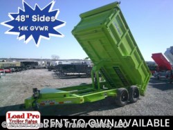 New 2024 Load Trail DL 83&quot; x 14&apos; Tandem Axle Dump 14K GVWR available in Clarinda, Iowa