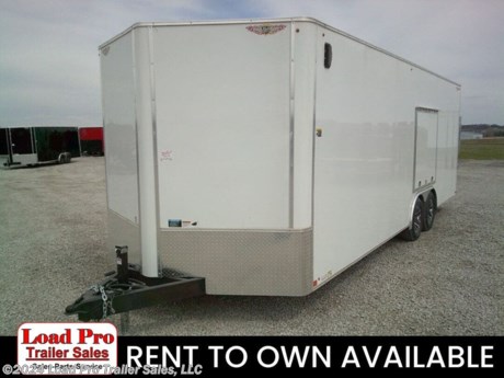 &lt;p&gt;&lt;span style=&quot;color: #363636; font-family: Hind, sans-serif; font-size: 16px;&quot;&gt;We offer RENT TO OWN and also offer Traditional Financing with approved credit !! This Trailer is for sale at Load Pro Trailer Sales in Clarinda Iowa.&amp;nbsp;&lt;/span&gt;&lt;/p&gt;
&lt;p&gt;&lt;strong&gt;&lt;span style=&quot;color: #363636; font-family: Hind, sans-serif; font-size: 16px;&quot;&gt;H&amp;amp;H 8.5X24 Enclosed Cargo Trailer&lt;/span&gt;&lt;/strong&gt;&lt;/p&gt;
&lt;ul&gt;
&lt;li&gt;&lt;span style=&quot;color: #363636; font-family: Hind, sans-serif;&quot;&gt;&lt;span style=&quot;font-size: 16px;&quot;&gt;6&quot; Steel Tube Frame&lt;/span&gt;&lt;/span&gt;&lt;/li&gt;
&lt;li&gt;&lt;span style=&quot;color: #363636; font-family: Hind, sans-serif;&quot;&gt;&lt;span style=&quot;font-size: 16px;&quot;&gt;16&quot; On-Center Formed Channel Steel Crossmembers&lt;/span&gt;&lt;/span&gt;&lt;/li&gt;
&lt;li&gt;&lt;span style=&quot;color: #363636; font-family: Hind, sans-serif;&quot;&gt;&lt;span style=&quot;font-size: 16px;&quot;&gt;6&quot; Steel Triple Tube A-Frame Tongue&lt;/span&gt;&lt;/span&gt;&lt;/li&gt;
&lt;li&gt;&lt;span style=&quot;color: #363636; font-family: Hind, sans-serif;&quot;&gt;&lt;span style=&quot;font-size: 16px;&quot;&gt;24&quot; On-Center Steel Tube Wall Uprights&lt;/span&gt;&lt;/span&gt;&lt;/li&gt;
&lt;li&gt;&lt;strong&gt;&lt;span style=&quot;color: #363636; font-family: Hind, sans-serif;&quot;&gt;&lt;span style=&quot;font-size: 16px;&quot;&gt;12&quot; Additional height&lt;/span&gt;&lt;/span&gt;&lt;/strong&gt;&lt;/li&gt;
&lt;li&gt;&lt;span style=&quot;color: #363636; font-family: Hind, sans-serif;&quot;&gt;&lt;span style=&quot;font-size: 16px;&quot;&gt;24&quot; On-Center Galvanized Steel Tube Roof Bows&lt;/span&gt;&lt;/span&gt;&lt;/li&gt;
&lt;li&gt;&lt;span style=&quot;color: #363636; font-family: Hind, sans-serif;&quot;&gt;&lt;span style=&quot;font-size: 16px;&quot;&gt;2-5/16&quot; A-Frame Posi-Lock Coupler&lt;/span&gt;&lt;/span&gt;&lt;/li&gt;
&lt;li&gt;&lt;span style=&quot;color: #363636; font-family: Hind, sans-serif;&quot;&gt;&lt;span style=&quot;font-size: 16px;&quot;&gt;Dual Safety Chains and Hooks&lt;/span&gt;&lt;/span&gt;&lt;/li&gt;
&lt;li&gt;&lt;span style=&quot;color: #363636; font-family: Hind, sans-serif;&quot;&gt;&lt;span style=&quot;font-size: 16px;&quot;&gt;7-Way RV-Style Plug&lt;/span&gt;&lt;/span&gt;&lt;/li&gt;
&lt;li&gt;&lt;span style=&quot;color: #363636; font-family: Hind, sans-serif;&quot;&gt;&lt;span style=&quot;font-size: 16px;&quot;&gt;Wiring Enclosed in Conduit&lt;/span&gt;&lt;/span&gt;&lt;/li&gt;
&lt;li&gt;&lt;strong&gt;&lt;span style=&quot;color: #363636; font-family: Hind, sans-serif;&quot;&gt;&lt;span style=&quot;font-size: 16px;&quot;&gt;7k Jack w/ Foot&amp;nbsp;&lt;/span&gt;&lt;/span&gt;&lt;/strong&gt;&lt;/li&gt;
&lt;li&gt;&lt;span style=&quot;color: #363636; font-family: Hind, sans-serif;&quot;&gt;&lt;span style=&quot;font-size: 16px;&quot;&gt;4&#39; Interior Dovetail&lt;/span&gt;&lt;/span&gt;&lt;/li&gt;
&lt;li&gt;&lt;span style=&quot;color: #363636; font-family: Hind, sans-serif;&quot;&gt;&lt;span style=&quot;font-size: 16px;&quot;&gt;36&quot; Side Door w/ RV-Style Latch&lt;/span&gt;&lt;/span&gt;&lt;/li&gt;
&lt;li&gt;&lt;strong&gt;&lt;span style=&quot;color: #363636; font-family: Hind, sans-serif;&quot;&gt;&lt;span style=&quot;font-size: 16px;&quot;&gt;Fender Door 60&quot;X48&quot;&lt;/span&gt;&lt;/span&gt;&lt;/strong&gt;&lt;/li&gt;
&lt;li&gt;&lt;span style=&quot;color: #363636; font-family: Hind, sans-serif;&quot;&gt;&lt;span style=&quot;font-size: 16px;&quot;&gt;Aluminum Door Hold-Back&lt;/span&gt;&lt;/span&gt;&lt;/li&gt;
&lt;li&gt;&lt;span style=&quot;color: #363636; font-family: Hind, sans-serif;&quot;&gt;&lt;span style=&quot;font-size: 16px;&quot;&gt;4000 lb. Rated Spring Assist Rear Ramp Door&lt;/span&gt;&lt;/span&gt;&lt;/li&gt;
&lt;li&gt;&lt;span style=&quot;color: #363636; font-family: Hind, sans-serif;&quot;&gt;&lt;span style=&quot;font-size: 16px;&quot;&gt;Aluminum Teardrop Fenders&lt;/span&gt;&lt;/span&gt;&lt;/li&gt;
&lt;li&gt;&lt;span style=&quot;color: #363636; font-family: Hind, sans-serif;&quot;&gt;&lt;span style=&quot;font-size: 16px;&quot;&gt;Tandem Drop Spring Brake Suspension&lt;/span&gt;&lt;/span&gt;&lt;/li&gt;
&lt;li&gt;&lt;span style=&quot;color: #363636; font-family: Hind, sans-serif;&quot;&gt;&lt;span style=&quot;font-size: 16px;&quot;&gt;Easy Lube Hubs&lt;/span&gt;&lt;/span&gt;&lt;/li&gt;
&lt;li&gt;&lt;strong&gt;&lt;span style=&quot;color: #363636; font-family: Hind, sans-serif;&quot;&gt;&lt;span style=&quot;font-size: 16px;&quot;&gt;Radial Tires on Black Aluminum Wheels&lt;/span&gt;&lt;/span&gt;&lt;/strong&gt;&lt;/li&gt;
&lt;li&gt;&lt;span style=&quot;color: #363636; font-family: Hind, sans-serif;&quot;&gt;&lt;span style=&quot;font-size: 16px;&quot;&gt;Weather Coated Tongue and Rear Bulkhead&lt;/span&gt;&lt;/span&gt;&lt;/li&gt;
&lt;li&gt;&lt;span style=&quot;color: #363636; font-family: Hind, sans-serif;&quot;&gt;&lt;span style=&quot;font-size: 16px;&quot;&gt;Body Fully Undercoated&lt;/span&gt;&lt;/span&gt;&lt;/li&gt;
&lt;li&gt;&lt;span style=&quot;color: #363636; font-family: Hind, sans-serif;&quot;&gt;&lt;span style=&quot;font-size: 16px;&quot;&gt;Polyethylene Vapor Barrier&lt;/span&gt;&lt;/span&gt;&lt;/li&gt;
&lt;li&gt;&lt;span style=&quot;color: #363636; font-family: Hind, sans-serif;&quot;&gt;&lt;span style=&quot;font-size: 16px;&quot;&gt;.030 Smooth Aluminum Exterior Sheeting&lt;/span&gt;&lt;/span&gt;&lt;/li&gt;
&lt;li&gt;&lt;span style=&quot;color: #363636; font-family: Hind, sans-serif;&quot;&gt;&lt;span style=&quot;font-size: 16px;&quot;&gt;Flat Roof w/ .024 Aluminum Sheeting&lt;/span&gt;&lt;/span&gt;&lt;/li&gt;
&lt;li&gt;&lt;span style=&quot;color: #363636; font-family: Hind, sans-serif;&quot;&gt;&lt;span style=&quot;font-size: 16px;&quot;&gt;24&quot; Aluminum Tread Plate Rock Guard w/ Extruded Trim&lt;/span&gt;&lt;/span&gt;&lt;/li&gt;
&lt;li&gt;&lt;span style=&quot;color: #363636; font-family: Hind, sans-serif;&quot;&gt;&lt;span style=&quot;font-size: 16px;&quot;&gt;3/8&quot; Engineered Wood Walls&lt;/span&gt;&lt;/span&gt;&lt;/li&gt;
&lt;li&gt;&lt;span style=&quot;color: #363636; font-family: Hind, sans-serif;&quot;&gt;&lt;span style=&quot;font-size: 16px;&quot;&gt;Aluminum H-Channel Wall Transitions&lt;/span&gt;&lt;/span&gt;&lt;/li&gt;
&lt;li&gt;&lt;span style=&quot;color: #363636; font-family: Hind, sans-serif;&quot;&gt;&lt;span style=&quot;font-size: 16px;&quot;&gt;3/4&quot; Engineered Wood Floor&lt;/span&gt;&lt;/span&gt;&lt;/li&gt;
&lt;li&gt;&lt;span style=&quot;color: #363636; font-family: Hind, sans-serif;&quot;&gt;&lt;span style=&quot;font-size: 16px;&quot;&gt;3/4&quot; Transition Flap&lt;/span&gt;&lt;/span&gt;&lt;/li&gt;
&lt;li&gt;&lt;strong&gt;&lt;span style=&quot;color: #363636; font-family: Hind, sans-serif;&quot;&gt;&lt;span style=&quot;font-size: 16px;&quot;&gt;Sidewall Vents&lt;/span&gt;&lt;/span&gt;&lt;/strong&gt;&lt;/li&gt;
&lt;li&gt;&lt;span style=&quot;color: #363636; font-family: Hind, sans-serif;&quot;&gt;&lt;span style=&quot;font-size: 16px;&quot;&gt;(4) Floor Mount, Non-Swivel Recessed D-Rings&lt;/span&gt;&lt;/span&gt;&lt;/li&gt;
&lt;li&gt;&lt;span style=&quot;color: #363636; font-family: Hind, sans-serif;&quot;&gt;&lt;span style=&quot;font-size: 16px;&quot;&gt;(2) 12V LED Dome Light and Switch, Wall Mounted&lt;/span&gt;&lt;/span&gt;&lt;/li&gt;
&lt;li&gt;&lt;span style=&quot;color: #363636; font-family: Hind, sans-serif;&quot;&gt;&lt;span style=&quot;font-size: 16px;&quot;&gt;Full LED, DOT Compliant Lighting&lt;/span&gt;&lt;/span&gt;&lt;/li&gt;
&lt;/ul&gt;
&lt;ul style=&quot;box-sizing: border-box; margin-top: 0px; margin-bottom: 0px; padding-left: 1.5em; list-style: none; font-size: 16px; color: #232323; font-family: Arial, &#39; Helvetica Neue&#39;, Helvetica, Arial, sans-serif;&quot;&gt;
&lt;li style=&quot;box-sizing: border-box;&quot;&gt;
&lt;p style=&quot;box-sizing: inherit; margin-top: 0px; margin-bottom: 1rem; color: #373a3c; font-family: Lato, sans-serif;&quot;&gt;&lt;span style=&quot;box-sizing: inherit; font-size: 14px; color: #222222; font-family: &#39;Maven Pro&#39;, &#39;open sans&#39;, &#39;Helvetica Neue&#39;, Helvetica, Arial, sans-serif;&quot;&gt;&lt;span style=&quot;box-sizing: inherit; font-size: 13px;&quot;&gt;All prices are cash or Finance.&amp;nbsp; We offer financing through Sheffield Financial with approved credit on new trailers . We are a&amp;nbsp;&lt;/span&gt;&lt;/span&gt;Licensed dealer for Load Trail, Cross Enclosed Cargo Trailers,and M&amp;amp;W Welding trailers.&lt;/p&gt;
&lt;/li&gt;
&lt;li style=&quot;box-sizing: border-box;&quot;&gt;
&lt;p style=&quot;box-sizing: inherit; margin-top: 0px; margin-bottom: 1rem; color: #373a3c; font-family: Lato, sans-serif;&quot;&gt;We carry&amp;nbsp;&lt;span style=&quot;box-sizing: inherit; font-size: 13px; color: #222222; font-family: &#39;Maven Pro&#39;, &#39;open sans&#39;, &#39;Helvetica Neue&#39;, Helvetica, Arial, sans-serif;&quot;&gt;enclosed cargo trailers,Low pro trailers, Utility Trailer, dump trailer, Bobcat trailer, car trailer,&amp;nbsp;&lt;/span&gt;&lt;span class=&quot;gmail-&quot; style=&quot;box-sizing: inherit; font-size: 13px; color: #222222; font-family: &#39;Maven Pro&#39;, &#39;open sans&#39;, &#39;Helvetica Neue&#39;, Helvetica, Arial, sans-serif;&quot;&gt;&lt;span class=&quot;gmail-&quot; style=&quot;box-sizing: inherit;&quot;&gt;&lt;span class=&quot;gmail-&quot; style=&quot;box-sizing: inherit;&quot;&gt;&lt;span class=&quot;gmail-&quot; style=&quot;box-sizing: inherit;&quot;&gt;&lt;span class=&quot;gmail-&quot; style=&quot;box-sizing: inherit;&quot;&gt;&lt;span class=&quot;gmail-&quot; style=&quot;box-sizing: inherit;&quot;&gt;&lt;span class=&quot;gmail-&quot; style=&quot;box-sizing: inherit;&quot;&gt;&lt;span class=&quot;gmail-nanospell-typo&quot; style=&quot;box-sizing: inherit; border: none; cursor: auto; background: url(&#39;wiggle.png&#39;) 0% 100% repeat-x;&quot;&gt;ATV&lt;/span&gt;&lt;/span&gt;&lt;/span&gt;&lt;/span&gt;&lt;/span&gt;&lt;/span&gt;&lt;/span&gt;&lt;/span&gt;&lt;span style=&quot;box-sizing: inherit; font-size: 13px; color: #222222; font-family: &#39;Maven Pro&#39;, &#39;open sans&#39;, &#39;Helvetica Neue&#39;, Helvetica, Arial, sans-serif;&quot;&gt;&amp;nbsp;Trailers,&amp;nbsp;&lt;/span&gt;&lt;span class=&quot;gmail-&quot; style=&quot;box-sizing: inherit; font-size: 13px; color: #222222; font-family: &#39;Maven Pro&#39;, &#39;open sans&#39;, &#39;Helvetica Neue&#39;, Helvetica, Arial, sans-serif;&quot;&gt;&lt;span class=&quot;gmail-&quot; style=&quot;box-sizing: inherit;&quot;&gt;&lt;span class=&quot;gmail-&quot; style=&quot;box-sizing: inherit;&quot;&gt;&lt;span class=&quot;gmail-&quot; style=&quot;box-sizing: inherit;&quot;&gt;&lt;span class=&quot;gmail-&quot; style=&quot;box-sizing: inherit;&quot;&gt;&lt;span class=&quot;gmail-&quot; style=&quot;box-sizing: inherit;&quot;&gt;&lt;span class=&quot;gmail-&quot; style=&quot;box-sizing: inherit;&quot;&gt;&lt;span class=&quot;gmail-nanospell-typo&quot; style=&quot;box-sizing: inherit; border: none; cursor: auto; background: url(&#39;wiggle.png&#39;) 0% 100% repeat-x;&quot;&gt;UTV&lt;/span&gt;&lt;/span&gt;&lt;/span&gt;&lt;/span&gt;&lt;/span&gt;&lt;/span&gt;&lt;/span&gt;&lt;/span&gt;&lt;span style=&quot;box-sizing: inherit; font-size: 13px; color: #222222; font-family: &#39;Maven Pro&#39;, &#39;open sans&#39;, &#39;Helvetica Neue&#39;, Helvetica, Arial, sans-serif;&quot;&gt;&amp;nbsp;Trailers,&amp;nbsp;&lt;/span&gt;&lt;span class=&quot;gmail-&quot; style=&quot;box-sizing: inherit; font-size: 13px; color: #222222; font-family: &#39;Maven Pro&#39;, &#39;open sans&#39;, &#39;Helvetica Neue&#39;, Helvetica, Arial, sans-serif;&quot;&gt;&lt;span class=&quot;gmail-&quot; style=&quot;box-sizing: inherit;&quot;&gt;&lt;span class=&quot;gmail-&quot; style=&quot;box-sizing: inherit;&quot;&gt;&lt;span class=&quot;gmail-&quot; style=&quot;box-sizing: inherit;&quot;&gt;&lt;span class=&quot;gmail-&quot; style=&quot;box-sizing: inherit;&quot;&gt;&lt;span class=&quot;gmail-&quot; style=&quot;box-sizing: inherit;&quot;&gt;&lt;span class=&quot;gmail-&quot; style=&quot;box-sizing: inherit;&quot;&gt;&lt;span class=&quot;gmail-nanospell-typo&quot; style=&quot;box-sizing: inherit; border: none; cursor: auto; background: url(&#39;wiggle.png&#39;) 0% 100% repeat-x;&quot;&gt;tiltbed&lt;/span&gt;&lt;/span&gt;&lt;/span&gt;&lt;/span&gt;&lt;/span&gt;&lt;/span&gt;&lt;/span&gt;&lt;/span&gt;&lt;span style=&quot;box-sizing: inherit; font-size: 13px; color: #222222; font-family: &#39;Maven Pro&#39;, &#39;open sans&#39;, &#39;Helvetica Neue&#39;, Helvetica, Arial, sans-serif;&quot;&gt;&amp;nbsp;equipment trailers, Hydraulic dovetail trailers,&lt;/span&gt;&lt;span style=&quot;box-sizing: inherit; font-size: 13px; color: #222222; font-family: &#39;Maven Pro&#39;, &#39;open sans&#39;, &#39;Helvetica Neue&#39;, Helvetica, Arial, sans-serif;&quot;&gt;Implement trailers, Car Haulers,&amp;nbsp;&lt;/span&gt;&lt;span class=&quot;gmail-&quot; style=&quot;box-sizing: inherit; font-size: 13px; color: #222222; font-family: &#39;Maven Pro&#39;, &#39;open sans&#39;, &#39;Helvetica Neue&#39;, Helvetica, Arial, sans-serif;&quot;&gt;&lt;span class=&quot;gmail-&quot; style=&quot;box-sizing: inherit;&quot;&gt;&lt;span class=&quot;gmail-&quot; style=&quot;box-sizing: inherit;&quot;&gt;&lt;span class=&quot;gmail-&quot; style=&quot;box-sizing: inherit;&quot;&gt;&lt;span class=&quot;gmail-&quot; style=&quot;box-sizing: inherit;&quot;&gt;&lt;span class=&quot;gmail-&quot; style=&quot;box-sizing: inherit;&quot;&gt;&lt;span class=&quot;gmail-&quot; style=&quot;box-sizing: inherit;&quot;&gt;&lt;span class=&quot;gmail-nanospell-typo&quot; style=&quot;box-sizing: inherit; border: none; cursor: auto; background: url(&#39;wiggle.png&#39;) 0% 100% repeat-x;&quot;&gt;skidloader&lt;/span&gt;&lt;/span&gt;&lt;/span&gt;&lt;/span&gt;&lt;/span&gt;&lt;/span&gt;&lt;/span&gt;&lt;/span&gt;&lt;span style=&quot;box-sizing: inherit; font-size: 13px; color: #222222; font-family: &#39;Maven Pro&#39;, &#39;open sans&#39;, &#39;Helvetica Neue&#39;, Helvetica, Arial, sans-serif;&quot;&gt;&amp;nbsp;trailer,I beam&amp;nbsp;&lt;/span&gt;&lt;span class=&quot;gmail-&quot; style=&quot;box-sizing: inherit; font-size: 13px; color: #222222; font-family: &#39;Maven Pro&#39;, &#39;open sans&#39;, &#39;Helvetica Neue&#39;, Helvetica, Arial, sans-serif;&quot;&gt;&lt;span class=&quot;gmail-&quot; style=&quot;box-sizing: inherit;&quot;&gt;&lt;span class=&quot;gmail-&quot; style=&quot;box-sizing: inherit;&quot;&gt;&lt;span class=&quot;gmail-&quot; style=&quot;box-sizing: inherit;&quot;&gt;&lt;span class=&quot;gmail-&quot; style=&quot;box-sizing: inherit;&quot;&gt;&lt;span class=&quot;gmail-&quot; style=&quot;box-sizing: inherit;&quot;&gt;&lt;span class=&quot;gmail-&quot; style=&quot;box-sizing: inherit;&quot;&gt;&lt;span class=&quot;gmail-nanospell-typo&quot; style=&quot;box-sizing: inherit; border: none; cursor: auto; background: url(&#39;wiggle.png&#39;) 0% 100% repeat-x;&quot;&gt;Gooseneck&lt;/span&gt;&lt;/span&gt;&lt;/span&gt;&lt;/span&gt;&lt;/span&gt;&lt;/span&gt;&lt;/span&gt;&lt;/span&gt;&lt;span style=&quot;box-sizing: inherit; font-size: 13px; color: #222222; font-family: &#39;Maven Pro&#39;, &#39;open sans&#39;, &#39;Helvetica Neue&#39;, Helvetica, Arial, sans-serif;&quot;&gt;&amp;nbsp;Trailer,&amp;nbsp;&lt;/span&gt;&lt;span class=&quot;gmail-&quot; style=&quot;box-sizing: inherit; font-size: 13px; color: #222222; font-family: &#39;Maven Pro&#39;, &#39;open sans&#39;, &#39;Helvetica Neue&#39;, Helvetica, Arial, sans-serif;&quot;&gt;&lt;span class=&quot;gmail-&quot; style=&quot;box-sizing: inherit;&quot;&gt;&lt;span class=&quot;gmail-&quot; style=&quot;box-sizing: inherit;&quot;&gt;&lt;span class=&quot;gmail-&quot; style=&quot;box-sizing: inherit;&quot;&gt;&lt;span class=&quot;gmail-&quot; style=&quot;box-sizing: inherit;&quot;&gt;&lt;span class=&quot;gmail-&quot; style=&quot;box-sizing: inherit;&quot;&gt;&lt;span class=&quot;gmail-&quot; style=&quot;box-sizing: inherit;&quot;&gt;&lt;span class=&quot;gmail-nanospell-typo&quot; style=&quot;box-sizing: inherit; border: none; cursor: auto; background: url(&#39;wiggle.png&#39;) 0% 100% repeat-x;&quot;&gt;Gooseneck&lt;/span&gt;&lt;/span&gt;&lt;/span&gt;&lt;/span&gt;&lt;/span&gt;&lt;/span&gt;&lt;/span&gt;&lt;/span&gt;&lt;span style=&quot;box-sizing: inherit; font-size: 13px; color: #222222; font-family: &#39;Maven Pro&#39;, &#39;open sans&#39;, &#39;Helvetica Neue&#39;, Helvetica, Arial, sans-serif;&quot;&gt;&amp;nbsp;Trailer, scissor lift trailers, slingshot trailer, farm trailers, landscape trailer,&lt;/span&gt;&lt;span style=&quot;box-sizing: inherit; font-size: 13px; color: #222222; font-family: &#39;Maven Pro&#39;, &#39;open sans&#39;, &#39;Helvetica Neue&#39;, Helvetica, Arial, sans-serif;&quot;&gt;forklift trailers, Spring loaded gate trailers, Aluminum trailer, Enclosed Car Trailers,&amp;nbsp;&lt;/span&gt;&lt;span class=&quot;gmail-&quot; style=&quot;box-sizing: inherit; font-size: 13px; color: #222222; font-family: &#39;Maven Pro&#39;, &#39;open sans&#39;, &#39;Helvetica Neue&#39;, Helvetica, Arial, sans-serif;&quot;&gt;&lt;span class=&quot;gmail-&quot; style=&quot;box-sizing: inherit;&quot;&gt;&lt;span class=&quot;gmail-&quot; style=&quot;box-sizing: inherit;&quot;&gt;&lt;span class=&quot;gmail-&quot; style=&quot;box-sizing: inherit;&quot;&gt;&lt;span class=&quot;gmail-&quot; style=&quot;box-sizing: inherit;&quot;&gt;&lt;span class=&quot;gmail-&quot; style=&quot;box-sizing: inherit;&quot;&gt;&lt;span class=&quot;gmail-&quot; style=&quot;box-sizing: inherit;&quot;&gt;&lt;span class=&quot;gmail-nanospell-typo&quot; style=&quot;box-sizing: inherit; border: none; cursor: auto; background: url(&#39;wiggle.png&#39;) 0% 100% repeat-x;&quot;&gt;Deckover&lt;/span&gt;&lt;/span&gt;&lt;/span&gt;&lt;/span&gt;&lt;/span&gt;&lt;/span&gt;&lt;/span&gt;&lt;/span&gt;&lt;span style=&quot;box-sizing: inherit; font-size: 13px; color: #222222; font-family: &#39;Maven Pro&#39;, &#39;open sans&#39;, &#39;Helvetica Neue&#39;, Helvetica, Arial, sans-serif;&quot;&gt;&amp;nbsp;Trailers,&amp;nbsp;&lt;/span&gt;&lt;span class=&quot;gmail-&quot; style=&quot;box-sizing: inherit; font-size: 13px; color: #222222; font-family: &#39;Maven Pro&#39;, &#39;open sans&#39;, &#39;Helvetica Neue&#39;, Helvetica, Arial, sans-serif;&quot;&gt;&lt;span class=&quot;gmail-&quot; style=&quot;box-sizing: inherit;&quot;&gt;&lt;span class=&quot;gmail-&quot; style=&quot;box-sizing: inherit;&quot;&gt;&lt;span class=&quot;gmail-&quot; style=&quot;box-sizing: inherit;&quot;&gt;&lt;span class=&quot;gmail-&quot; style=&quot;box-sizing: inherit;&quot;&gt;&lt;span class=&quot;gmail-&quot; style=&quot;box-sizing: inherit;&quot;&gt;&lt;span class=&quot;gmail-&quot; style=&quot;box-sizing: inherit;&quot;&gt;&lt;span class=&quot;gmail-nanospell-typo&quot; style=&quot;box-sizing: inherit; border: none; cursor: auto; background: url(&#39;wiggle.png&#39;) 0% 100% repeat-x;&quot;&gt;SXS&lt;/span&gt;&lt;/span&gt;&lt;/span&gt;&lt;/span&gt;&lt;/span&gt;&lt;/span&gt;&lt;/span&gt;&lt;/span&gt;&lt;span style=&quot;box-sizing: inherit; font-size: 13px; color: #222222; font-family: &#39;Maven Pro&#39;, &#39;open sans&#39;, &#39;Helvetica Neue&#39;, Helvetica, Arial, sans-serif;&quot;&gt;&amp;nbsp;Trailer, motorcycle trailers, Race trailers,&amp;nbsp;&lt;/span&gt;&lt;span class=&quot;gmail-&quot; style=&quot;box-sizing: inherit; font-size: 13px; color: #222222; font-family: &#39;Maven Pro&#39;, &#39;open sans&#39;, &#39;Helvetica Neue&#39;, Helvetica, Arial, sans-serif;&quot;&gt;&lt;span class=&quot;gmail-&quot; style=&quot;box-sizing: inherit;&quot;&gt;&lt;span class=&quot;gmail-&quot; style=&quot;box-sizing: inherit;&quot;&gt;&lt;span class=&quot;gmail-&quot; style=&quot;box-sizing: inherit;&quot;&gt;&lt;span class=&quot;gmail-&quot; style=&quot;box-sizing: inherit;&quot;&gt;&lt;span class=&quot;gmail-&quot; style=&quot;box-sizing: inherit;&quot;&gt;&lt;span class=&quot;gmail-&quot; style=&quot;box-sizing: inherit;&quot;&gt;&lt;span class=&quot;gmail-nanospell-typo&quot; style=&quot;box-sizing: inherit; border: none; cursor: auto; background: url(&#39;wiggle.png&#39;) 0% 100% repeat-x;&quot;&gt;lawncare&lt;/span&gt;&lt;/span&gt;&lt;/span&gt;&lt;/span&gt;&lt;/span&gt;&lt;/span&gt;&lt;/span&gt;&lt;/span&gt;&lt;span style=&quot;box-sizing: inherit; font-size: 13px; color: #222222; font-family: &#39;Maven Pro&#39;, &#39;open sans&#39;, &#39;Helvetica Neue&#39;, Helvetica, Arial, sans-serif;&quot;&gt;&amp;nbsp;trailer,&lt;/span&gt;&lt;span class=&quot;gmail-&quot; style=&quot;box-sizing: inherit; font-size: 13px; color: #222222; font-family: &#39;Maven Pro&#39;, &#39;open sans&#39;, &#39;Helvetica Neue&#39;, Helvetica, Arial, sans-serif;&quot;&gt;&lt;span class=&quot;gmail-&quot; style=&quot;box-sizing: inherit;&quot;&gt;&lt;span class=&quot;gmail-&quot; style=&quot;box-sizing: inherit;&quot;&gt;&lt;span class=&quot;gmail-&quot; style=&quot;box-sizing: inherit;&quot;&gt;&lt;span class=&quot;gmail-&quot; style=&quot;box-sizing: inherit;&quot;&gt;&lt;span class=&quot;gmail-&quot; style=&quot;box-sizing: inherit;&quot;&gt;&lt;span class=&quot;gmail-&quot; style=&quot;box-sizing: inherit;&quot;&gt;&lt;span class=&quot;gmail-nanospell-typo&quot; style=&quot;box-sizing: inherit; border: none; cursor: auto; background: url(&#39;wiggle.png&#39;) 0% 100% repeat-x;&quot;&gt;Pipetop&lt;/span&gt;&lt;/span&gt;&lt;/span&gt;&lt;/span&gt;&lt;/span&gt;&lt;/span&gt;&lt;/span&gt;&lt;/span&gt;&lt;span style=&quot;box-sizing: inherit; font-size: 13px; color: #222222; font-family: &#39;Maven Pro&#39;, &#39;open sans&#39;, &#39;Helvetica Neue&#39;, Helvetica, Arial, sans-serif;&quot;&gt;&amp;nbsp;Trailer, seed trailers, Box Trailer, tool trailers, Hay Trailers, Fuel Trailer, Self Unloading Hay Trailer, Used trailer for sale, Construction trailers, Craft Trailers,&amp;nbsp;&lt;/span&gt;&lt;span style=&quot;box-sizing: inherit; font-size: 13px; color: #222222; font-family: &#39;Maven Pro&#39;, &#39;open sans&#39;, &#39;Helvetica Neue&#39;, Helvetica, Arial, sans-serif;&quot;&gt;Trailer to haul my&amp;nbsp;&lt;/span&gt;&lt;span class=&quot;gmail-&quot; style=&quot;box-sizing: inherit; font-size: 13px; color: #222222; font-family: &#39;Maven Pro&#39;, &#39;open sans&#39;, &#39;Helvetica Neue&#39;, Helvetica, Arial, sans-serif;&quot;&gt;&lt;span class=&quot;gmail-&quot; style=&quot;box-sizing: inherit;&quot;&gt;&lt;span class=&quot;gmail-&quot; style=&quot;box-sizing: inherit;&quot;&gt;&lt;span class=&quot;gmail-&quot; style=&quot;box-sizing: inherit;&quot;&gt;&lt;span class=&quot;gmail-&quot; style=&quot;box-sizing: inherit;&quot;&gt;&lt;span class=&quot;gmail-&quot; style=&quot;box-sizing: inherit;&quot;&gt;&lt;span class=&quot;gmail-&quot; style=&quot;box-sizing: inherit;&quot;&gt;&lt;span class=&quot;gmail-nanospell-typo&quot; style=&quot;box-sizing: inherit; border: none; cursor: auto; background: url(&#39;wiggle.png&#39;) 0% 100% repeat-x;&quot;&gt;golfcart&lt;/span&gt;&lt;/span&gt;&lt;/span&gt;&lt;/span&gt;&lt;/span&gt;&lt;/span&gt;&lt;/span&gt;&lt;/span&gt;&lt;span style=&quot;box-sizing: inherit; font-size: 13px; color: #222222; font-family: &#39;Maven Pro&#39;, &#39;open sans&#39;, &#39;Helvetica Neue&#39;, Helvetica, Arial, sans-serif;&quot;&gt;, Jeep Trailers, Aluminum cargo trailers, and Buggy Haulers. We are centrally located between Kansas City - MO - Omaha, NE and Des&amp;nbsp;&lt;/span&gt;&lt;span class=&quot;gmail-&quot; style=&quot;box-sizing: inherit; font-size: 13px; color: #222222; font-family: &#39;Maven Pro&#39;, &#39;open sans&#39;, &#39;Helvetica Neue&#39;, Helvetica, Arial, sans-serif;&quot;&gt;&lt;span class=&quot;gmail-&quot; style=&quot;box-sizing: inherit;&quot;&gt;&lt;span class=&quot;gmail-&quot; style=&quot;box-sizing: inherit;&quot;&gt;&lt;span class=&quot;gmail-&quot; style=&quot;box-sizing: inherit;&quot;&gt;&lt;span class=&quot;gmail-&quot; style=&quot;box-sizing: inherit;&quot;&gt;&lt;span class=&quot;gmail-&quot; style=&quot;box-sizing: inherit;&quot;&gt;&lt;span class=&quot;gmail-&quot; style=&quot;box-sizing: inherit;&quot;&gt;&lt;span class=&quot;gmail-nanospell-typo&quot; style=&quot;box-sizing: inherit; border: none; cursor: auto; background: url(&#39;wiggle.png&#39;) 0% 100% repeat-x;&quot;&gt;Moines&lt;/span&gt;&lt;/span&gt;&lt;/span&gt;&lt;/span&gt;&lt;/span&gt;&lt;/span&gt;&lt;/span&gt;&lt;/span&gt;&lt;span style=&quot;box-sizing: inherit; font-size: 13px; color: #222222; font-family: &#39;Maven Pro&#39;, &#39;open sans&#39;, &#39;Helvetica Neue&#39;, Helvetica, Arial, sans-serif;&quot;&gt;, IA. We are close to Atlantic, IA - Red Oak, IA - Shenandoah, IA -&amp;nbsp;&lt;/span&gt;&lt;span class=&quot;gmail-&quot; style=&quot;box-sizing: inherit; font-size: 13px; color: #222222; font-family: &#39;Maven Pro&#39;, &#39;open sans&#39;, &#39;Helvetica Neue&#39;, Helvetica, Arial, sans-serif;&quot;&gt;&lt;span class=&quot;gmail-&quot; style=&quot;box-sizing: inherit;&quot;&gt;&lt;span class=&quot;gmail-&quot; style=&quot;box-sizing: inherit;&quot;&gt;&lt;span class=&quot;gmail-&quot; style=&quot;box-sizing: inherit;&quot;&gt;&lt;span class=&quot;gmail-&quot; style=&quot;box-sizing: inherit;&quot;&gt;&lt;span class=&quot;gmail-&quot; style=&quot;box-sizing: inherit;&quot;&gt;&lt;span class=&quot;gmail-&quot; style=&quot;box-sizing: inherit;&quot;&gt;&lt;span class=&quot;gmail-nanospell-typo&quot; style=&quot;box-sizing: inherit; border: none; cursor: auto; background: url(&#39;wiggle.png&#39;) 0% 100% repeat-x;&quot;&gt;Bradyville&lt;/span&gt;&lt;/span&gt;&lt;/span&gt;&lt;/span&gt;&lt;/span&gt;&lt;/span&gt;&lt;/span&gt;&lt;/span&gt;&lt;span style=&quot;box-sizing: inherit; font-size: 13px; color: #222222; font-family: &#39;Maven Pro&#39;, &#39;open sans&#39;, &#39;Helvetica Neue&#39;, Helvetica, Arial, sans-serif;&quot;&gt;, IA -&amp;nbsp;&lt;/span&gt;&lt;span class=&quot;gmail-&quot; style=&quot;box-sizing: inherit; font-size: 13px; color: #222222; font-family: &#39;Maven Pro&#39;, &#39;open sans&#39;, &#39;Helvetica Neue&#39;, Helvetica, Arial, sans-serif;&quot;&gt;&lt;span class=&quot;gmail-&quot; style=&quot;box-sizing: inherit;&quot;&gt;&lt;span class=&quot;gmail-&quot; style=&quot;box-sizing: inherit;&quot;&gt;&lt;span class=&quot;gmail-&quot; style=&quot;box-sizing: inherit;&quot;&gt;&lt;span class=&quot;gmail-&quot; style=&quot;box-sizing: inherit;&quot;&gt;&lt;span class=&quot;gmail-&quot; style=&quot;box-sizing: inherit;&quot;&gt;&lt;span class=&quot;gmail-&quot; style=&quot;box-sizing: inherit;&quot;&gt;&lt;span class=&quot;gmail-nanospell-typo&quot; style=&quot;box-sizing: inherit; border: none; cursor: auto; background: url(&#39;wiggle.png&#39;) 0% 100% repeat-x;&quot;&gt;Maryville&lt;/span&gt;&lt;/span&gt;&lt;/span&gt;&lt;/span&gt;&lt;/span&gt;&lt;/span&gt;&lt;/span&gt;&lt;/span&gt;&lt;span style=&quot;box-sizing: inherit; font-size: 13px; color: #222222; font-family: &#39;Maven Pro&#39;, &#39;open sans&#39;, &#39;Helvetica Neue&#39;, Helvetica, Arial, sans-serif;&quot;&gt;, MO - St Joseph, MO -&amp;nbsp;&lt;/span&gt;&lt;span class=&quot;gmail-&quot; style=&quot;box-sizing: inherit; font-size: 13px; color: #222222; font-family: &#39;Maven Pro&#39;, &#39;open sans&#39;, &#39;Helvetica Neue&#39;, Helvetica, Arial, sans-serif;&quot;&gt;&lt;span class=&quot;gmail-&quot; style=&quot;box-sizing: inherit;&quot;&gt;&lt;span class=&quot;gmail-&quot; style=&quot;box-sizing: inherit;&quot;&gt;&lt;span class=&quot;gmail-&quot; style=&quot;box-sizing: inherit;&quot;&gt;&lt;span class=&quot;gmail-&quot; style=&quot;box-sizing: inherit;&quot;&gt;&lt;span class=&quot;gmail-&quot; style=&quot;box-sizing: inherit;&quot;&gt;&lt;span class=&quot;gmail-&quot; style=&quot;box-sizing: inherit;&quot;&gt;&lt;span class=&quot;gmail-nanospell-typo&quot; style=&quot;box-sizing: inherit; border: none; cursor: auto; background: url(&#39;wiggle.png&#39;) 0% 100% repeat-x;&quot;&gt;Rockport&lt;/span&gt;&lt;/span&gt;&lt;/span&gt;&lt;/span&gt;&lt;/span&gt;&lt;/span&gt;&lt;/span&gt;&lt;/span&gt;&lt;span style=&quot;box-sizing: inherit; font-size: 13px; color: #222222; font-family: &#39;Maven Pro&#39;, &#39;open sans&#39;, &#39;Helvetica Neue&#39;, Helvetica, Arial, sans-serif;&quot;&gt;, MO. We carry a large selection of parts to fit all makes and models of trailer and have a full service shop to repair all makes and models of trailers&lt;/span&gt;&lt;/p&gt;
&lt;/li&gt;
&lt;/ul&gt;