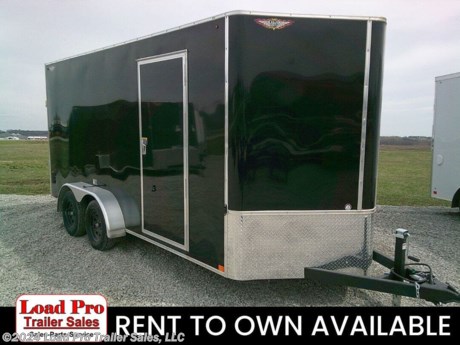 &lt;p&gt;&lt;span style=&quot;color: #363636; font-family: Hind, sans-serif; font-size: 18.88px;&quot;&gt;We offer RENT TO OWN and also offer Traditional Financing with approved credit !! This Trailer is for sale at Load Pro Trailer Sales in Clarinda Iowa.&amp;nbsp;&lt;/span&gt;&lt;/p&gt;
&lt;p&gt;&lt;span style=&quot;color: #363636; font-family: Hind, sans-serif; font-size: 18.88px;&quot;&gt;New H&amp;amp;H 7X16 Enclosed Cargo Trailer&amp;nbsp;&lt;/span&gt;&lt;/p&gt;
&lt;ul&gt;
&lt;li&gt;&lt;span style=&quot;color: #363636; font-family: Hind, sans-serif;&quot;&gt;&lt;span style=&quot;font-size: 18.88px;&quot;&gt;Steel Tube Frame &amp;amp; Tongue&lt;/span&gt;&lt;/span&gt;&lt;/li&gt;
&lt;li&gt;&lt;span style=&quot;color: #363636; font-family: Hind, sans-serif;&quot;&gt;&lt;span style=&quot;font-size: 18.88px;&quot;&gt;Formed Channel Steel Crossmembers&lt;/span&gt;&lt;/span&gt;&lt;/li&gt;
&lt;li&gt;&lt;span style=&quot;color: #363636; font-family: Hind, sans-serif;&quot;&gt;&lt;span style=&quot;font-size: 18.88px;&quot;&gt;24&amp;rdquo; On-Center Steel Tube Wall Uprights&lt;/span&gt;&lt;/span&gt;&lt;/li&gt;
&lt;li&gt;&lt;span style=&quot;color: #363636; font-family: Hind, sans-serif;&quot;&gt;&lt;span style=&quot;font-size: 18.88px;&quot;&gt;24&amp;rdquo; On-Center Galvanized Steel Tube Roof Bows&lt;/span&gt;&lt;/span&gt;&lt;/li&gt;
&lt;li&gt;&lt;strong&gt;&lt;span style=&quot;color: #363636; font-family: Hind, sans-serif;&quot;&gt;&lt;span style=&quot;font-size: 18.88px;&quot;&gt;12&quot; Additional Height&lt;/span&gt;&lt;/span&gt;&lt;/strong&gt;&lt;/li&gt;
&lt;li&gt;&lt;span style=&quot;color: #363636; font-family: Hind, sans-serif;&quot;&gt;&lt;span style=&quot;font-size: 18.88px;&quot;&gt;V-Nose Front&lt;/span&gt;&lt;/span&gt;&lt;/li&gt;
&lt;li&gt;&lt;span style=&quot;color: #363636; font-family: Hind, sans-serif;&quot;&gt;&lt;span style=&quot;font-size: 18.88px;&quot;&gt;A-Frame Posi-Lock Coupler with Dual Safety Chains&lt;/span&gt;&lt;/span&gt;&lt;/li&gt;
&lt;li&gt;&lt;strong&gt;&lt;span style=&quot;color: #363636; font-family: Hind, sans-serif;&quot;&gt;&lt;span style=&quot;font-size: 18.88px;&quot;&gt;7K Drop Leg Jack&lt;/span&gt;&lt;/span&gt;&lt;/strong&gt;&lt;/li&gt;
&lt;li&gt;&lt;span style=&quot;color: #363636; font-family: Hind, sans-serif;&quot;&gt;&lt;span style=&quot;font-size: 18.88px;&quot;&gt;Side Door with RV Style, Flush-Lock Latch&lt;/span&gt;&lt;/span&gt;&lt;/li&gt;
&lt;li&gt;&lt;span style=&quot;color: #363636; font-family: Hind, sans-serif;&quot;&gt;&lt;span style=&quot;font-size: 18.88px;&quot;&gt;Aluminum Door Hold Back&lt;/span&gt;&lt;/span&gt;&lt;/li&gt;
&lt;li&gt;&lt;span style=&quot;color: #363636; font-family: Hind, sans-serif;&quot;&gt;&lt;span style=&quot;font-size: 18.88px;&quot;&gt;Rear Ramp Door&amp;nbsp;&lt;/span&gt;&lt;/span&gt;&lt;/li&gt;
&lt;li&gt;&lt;span style=&quot;color: #363636; font-family: Hind, sans-serif;&quot;&gt;&lt;span style=&quot;font-size: 18.88px;&quot;&gt;Aluminum Fenders&lt;/span&gt;&lt;/span&gt;&lt;/li&gt;
&lt;li&gt;&lt;span style=&quot;color: #363636; font-family: Hind, sans-serif;&quot;&gt;&lt;span style=&quot;font-size: 18.88px;&quot;&gt;Drop Spring Axle (s) with Easy Lube Hubs&lt;/span&gt;&lt;/span&gt;&lt;/li&gt;
&lt;li&gt;&lt;span style=&quot;color: #363636; font-family: Hind, sans-serif;&quot;&gt;&lt;span style=&quot;font-size: 18.88px;&quot;&gt;&lt;strong&gt;4-Wheel&lt;/strong&gt; Electric Brakes (Tandem Models)&lt;/span&gt;&lt;/span&gt;&lt;/li&gt;
&lt;li&gt;&lt;span style=&quot;color: #363636; font-family: Hind, sans-serif;&quot;&gt;&lt;span style=&quot;font-size: 18.88px;&quot;&gt;Radial Tires on &lt;strong&gt;Black&lt;/strong&gt; Steel Wheels&lt;/span&gt;&lt;/span&gt;&lt;/li&gt;
&lt;li&gt;&lt;span style=&quot;color: #363636; font-family: Hind, sans-serif;&quot;&gt;&lt;span style=&quot;font-size: 18.88px;&quot;&gt;Weather Coated Tongue &amp;amp; Rear Bulkhead&lt;/span&gt;&lt;/span&gt;&lt;/li&gt;
&lt;li&gt;&lt;span style=&quot;color: #363636; font-family: Hind, sans-serif;&quot;&gt;&lt;span style=&quot;font-size: 18.88px;&quot;&gt;Fully Undercoated Body&lt;/span&gt;&lt;/span&gt;&lt;/li&gt;
&lt;li&gt;&lt;span style=&quot;color: #363636; font-family: Hind, sans-serif;&quot;&gt;&lt;span style=&quot;font-size: 18.88px;&quot;&gt;Vapor Barrier&lt;/span&gt;&lt;/span&gt;&lt;/li&gt;
&lt;li&gt;&lt;span style=&quot;color: #363636; font-family: Hind, sans-serif;&quot;&gt;&lt;span style=&quot;font-size: 18.88px;&quot;&gt;.030 Smooth Aluminum Exterior Sheeting&lt;/span&gt;&lt;/span&gt;&lt;/li&gt;
&lt;li&gt;&lt;span style=&quot;color: #363636; font-family: Hind, sans-serif;&quot;&gt;&lt;span style=&quot;font-size: 18.88px;&quot;&gt;Flat Roof Design with .024 Aluminum &amp;amp; Slightly Sloped&lt;/span&gt;&lt;/span&gt;&lt;/li&gt;
&lt;li&gt;&lt;span style=&quot;color: #363636; font-family: Hind, sans-serif;&quot;&gt;&lt;span style=&quot;font-size: 18.88px;&quot;&gt;24&amp;rdquo; Aluminum Tread Plate Rock Guard&lt;/span&gt;&lt;/span&gt;&lt;/li&gt;
&lt;li&gt;&lt;span style=&quot;color: #363636; font-family: Hind, sans-serif;&quot;&gt;&lt;span style=&quot;font-size: 18.88px;&quot;&gt;Extruded Aluminum Trim&lt;/span&gt;&lt;/span&gt;&lt;/li&gt;
&lt;li&gt;&lt;span style=&quot;color: #363636; font-family: Hind, sans-serif;&quot;&gt;&lt;span style=&quot;font-size: 18.88px;&quot;&gt;3/8&quot; Wood Interior Walls&lt;/span&gt;&lt;/span&gt;&lt;/li&gt;
&lt;li&gt;&lt;span style=&quot;color: #363636; font-family: Hind, sans-serif;&quot;&gt;&lt;span style=&quot;font-size: 18.88px;&quot;&gt;Aluminum H-Channel Wall Transitions&lt;/span&gt;&lt;/span&gt;&lt;/li&gt;
&lt;li&gt;&lt;span style=&quot;color: #363636; font-family: Hind, sans-serif;&quot;&gt;&lt;span style=&quot;font-size: 18.88px;&quot;&gt;3/4&amp;rdquo; Engineered Wood Flooring&lt;/span&gt;&lt;/span&gt;&lt;/li&gt;
&lt;li&gt;&lt;span style=&quot;color: #363636; font-family: Hind, sans-serif;&quot;&gt;&lt;span style=&quot;font-size: 18.88px;&quot;&gt;12V LED Dome Light(s) &amp;amp; Switch, Wall Mounted&lt;/span&gt;&lt;/span&gt;&lt;/li&gt;
&lt;li&gt;&lt;span style=&quot;color: #363636; font-family: Hind, sans-serif;&quot;&gt;&lt;span style=&quot;font-size: 18.88px;&quot;&gt;Full DOT Compliant, LED Lighting&lt;/span&gt;&lt;/span&gt;&lt;/li&gt;
&lt;li&gt;&lt;strong&gt;&lt;span style=&quot;color: #363636; font-family: Hind, sans-serif;&quot;&gt;&lt;span style=&quot;font-size: 18.88px;&quot;&gt;Sidewall Vents&lt;/span&gt;&lt;/span&gt;&lt;/strong&gt;&lt;/li&gt;
&lt;li&gt;&lt;strong&gt;&lt;span style=&quot;color: #363636; font-family: Hind, sans-serif;&quot;&gt;&lt;span style=&quot;font-size: 18.88px;&quot;&gt;Tie Down D Ring&lt;/span&gt;&lt;/span&gt;&lt;/strong&gt;&lt;/li&gt;
&lt;li&gt;&lt;span style=&quot;color: #363636; font-family: Hind, sans-serif;&quot;&gt;&lt;span style=&quot;font-size: 18.88px;&quot;&gt;Limited 3-Year Warranty&lt;/span&gt;&lt;/span&gt;&lt;/li&gt;
&lt;/ul&gt;
&lt;p style=&quot;box-sizing: inherit; margin-top: 0px; margin-bottom: 1rem; color: #373a3c; font-family: Lato, sans-serif;&quot;&gt;&lt;span style=&quot;box-sizing: inherit; color: #222222; font-family: &#39;Maven Pro&#39;, &#39;open sans&#39;, &#39;Helvetica Neue&#39;, Helvetica, Arial, sans-serif;&quot;&gt;&lt;span style=&quot;box-sizing: inherit; font-size: 13px;&quot;&gt;All prices are cash or Finance.&amp;nbsp; We offer financing through Sheffield Financial with approved credit on new trailers . We are a Licensed dealer for Load Trail, Cross Enclosed Cargo Trailers, CargoMate, Alcom, and M&amp;amp;W Welding trailers.&lt;/span&gt;&lt;/span&gt;&lt;/p&gt;
&lt;p style=&quot;box-sizing: inherit; margin-top: 0px; margin-bottom: 1rem; color: #373a3c; font-family: Lato, sans-serif;&quot;&gt;&lt;span style=&quot;box-sizing: inherit; color: #222222; font-family: &#39;Maven Pro&#39;, &#39;open sans&#39;, &#39;Helvetica Neue&#39;, Helvetica, Arial, sans-serif;&quot;&gt;&lt;span style=&quot;box-sizing: inherit; font-size: 13px;&quot;&gt;We carry enclosed cargo trailers, Low pro trailers, Utility Trailer, dump trailer, Bobcat trailer, car trailer, ATV Trailers, UTV Trailers, tilt bed equipment trailers, Hydraulic dovetail trailers, Implement trailers, Car Haulers, skid loader trailer, I beam Gooseneck Trailer, Gooseneck Trailer, scissor lift trailers, slingshot trailer, farm trailers, landscape trailer, forklift trailers, Spring loaded gate trailers, Aluminum trailer, Enclosed Car Trailers, Deck over Trailers, SXS Trailer, motorcycle trailers, Race trailers, lawncare trailer, Pipe top Trailer, seed trailers, Box Trailer, tool trailers, Hay Trailers, Fuel Trailer, Self Unloading Hay Trailer, Used trailer for sale, Construction trailers, Craft Trailers, Trailer to haul my golf cart, Jeep Trailers, Aluminum cargo trailers, and Buggy Haulers. We are centrally located between Kansas City - MO - Omaha, NE and Des Moines, IA. We are close to Atlantic, IA - Red Oak, IA - Shenandoah, IA - Bradyville, IA - Maryville, MO - St Joseph, MO - Rockport, MO. We carry a large selection of parts to fit all makes and models of trailer and have a full service shop to repair all makes and models of trailers.&lt;/span&gt;&lt;/span&gt;&lt;/p&gt;