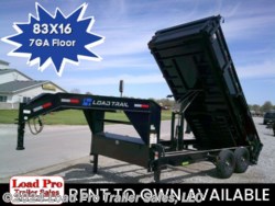 New 2024 Load Trail DG 83X16 Gooseneck Dump Trailer 14K GVWR 7GA Floor available in Clarinda, Iowa