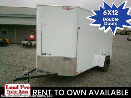 &lt;p&gt;&lt;span style=&quot;color: #363636; font-family: Hind, sans-serif; font-size: 18.88px;&quot;&gt;We offer RENT TO OWN and also offer Traditional Financing with approved credit !! This Trailer is for sale at Load Pro Trailer Sales in Clarinda Iowa.&amp;nbsp;&lt;/span&gt;&lt;/p&gt;
&lt;p&gt;&lt;span style=&quot;color: #363636; font-family: Hind, sans-serif; font-size: 18.88px;&quot;&gt;New H&amp;amp;H 6X12 Enclosed Cargo Trailer&lt;/span&gt;&lt;/p&gt;
&lt;p style=&quot;box-sizing: inherit; margin: 0px; padding: 0px; line-height: 1.6; text-rendering: optimizelegibility; font-family: Montserrat, sans-serif;&quot;&gt;4&quot; Steel Tube Frame&lt;/p&gt;
&lt;p style=&quot;box-sizing: inherit; margin: 0px; padding: 0px; line-height: 1.6; text-rendering: optimizelegibility; font-family: Montserrat, sans-serif;&quot;&gt;24&quot; On-Center Formed Channel Steel Crossmembers&lt;/p&gt;
&lt;p style=&quot;box-sizing: inherit; margin: 0px; padding: 0px; line-height: 1.6; text-rendering: optimizelegibility; font-family: Montserrat, sans-serif;&quot;&gt;4&quot; Steel Tube A-Frame Tongue&lt;/p&gt;
&lt;p style=&quot;box-sizing: inherit; margin: 0px; padding: 0px; line-height: 1.6; text-rendering: optimizelegibility; font-family: Montserrat, sans-serif;&quot;&gt;24&quot; On-Center Steel Tube Wall Uprights&lt;/p&gt;
&lt;p style=&quot;box-sizing: inherit; margin: 0px; padding: 0px; line-height: 1.6; text-rendering: optimizelegibility; font-family: Montserrat, sans-serif;&quot;&gt;24&quot; On-Center Galvanized Steel Tube Roof Bows&lt;/p&gt;
&lt;p style=&quot;box-sizing: inherit; margin: 0px; padding: 0px; line-height: 1.6; text-rendering: optimizelegibility; font-family: Montserrat, sans-serif;&quot;&gt;&lt;strong&gt;6&quot; additional height&lt;/strong&gt;&lt;/p&gt;
&lt;p style=&quot;box-sizing: inherit; margin: 0px; padding: 0px; line-height: 1.6; text-rendering: optimizelegibility; font-family: Montserrat, sans-serif;&quot;&gt;V-Nose Front&lt;/p&gt;
&lt;p style=&quot;box-sizing: inherit; margin: 0px; padding: 0px; line-height: 1.6; text-rendering: optimizelegibility; font-family: Montserrat, sans-serif;&quot;&gt;2&quot; A-Frame Posi-Lock Coupler&lt;/p&gt;
&lt;p style=&quot;box-sizing: inherit; margin: 0px; padding: 0px; line-height: 1.6; text-rendering: optimizelegibility; font-family: Montserrat, sans-serif;&quot;&gt;Dual Safety Chains and Hooks&lt;/p&gt;
&lt;p style=&quot;box-sizing: inherit; margin: 0px; padding: 0px; line-height: 1.6; text-rendering: optimizelegibility; font-family: Montserrat, sans-serif;&quot;&gt;4-Prong Plug&lt;/p&gt;
&lt;p style=&quot;box-sizing: inherit; margin: 0px; padding: 0px; line-height: 1.6; text-rendering: optimizelegibility; font-family: Montserrat, sans-serif;&quot;&gt;Wiring Enclosed in Conduit&lt;/p&gt;
&lt;p style=&quot;box-sizing: inherit; margin: 0px; padding: 0px; line-height: 1.6; text-rendering: optimizelegibility; font-family: Montserrat, sans-serif;&quot;&gt;2K Rated Swivel Jack with Foot&lt;/p&gt;
&lt;p style=&quot;box-sizing: inherit; margin: 0px; padding: 0px; line-height: 1.6; text-rendering: optimizelegibility; font-family: Montserrat, sans-serif;&quot;&gt;32&quot; Side Door with RV-Style Latch&amp;nbsp;&lt;strong&gt;&amp;amp;Barlock&lt;/strong&gt;&lt;/p&gt;
&lt;p style=&quot;box-sizing: inherit; margin: 0px; padding: 0px; line-height: 1.6; text-rendering: optimizelegibility; font-family: Montserrat, sans-serif;&quot;&gt;Aluminum Door Hold-Back&lt;/p&gt;
&lt;p style=&quot;box-sizing: inherit; margin: 0px; padding: 0px; line-height: 1.6; text-rendering: optimizelegibility; font-family: Montserrat, sans-serif;&quot;&gt;&lt;strong&gt;Rear Double Doors&lt;/strong&gt;&lt;/p&gt;
&lt;p style=&quot;box-sizing: inherit; margin: 0px; padding: 0px; line-height: 1.6; text-rendering: optimizelegibility; font-family: Montserrat, sans-serif;&quot;&gt;Aluminum Tapered Square Fenders&lt;/p&gt;
&lt;p style=&quot;box-sizing: inherit; margin: 0px; padding: 0px; line-height: 1.6; text-rendering: optimizelegibility; font-family: Montserrat, sans-serif;&quot;&gt;Single Drop Spring Idler Suspension, 2990 lb. GVWR&lt;/p&gt;
&lt;p style=&quot;box-sizing: inherit; margin: 0px; padding: 0px; line-height: 1.6; text-rendering: optimizelegibility; font-family: Montserrat, sans-serif;&quot;&gt;Easy Lube Hubs&lt;/p&gt;
&lt;p style=&quot;box-sizing: inherit; margin: 0px; padding: 0px; line-height: 1.6; text-rendering: optimizelegibility; font-family: Montserrat, sans-serif;&quot;&gt;ST205/75R15 &#39;C&#39; Tires&lt;/p&gt;
&lt;p style=&quot;box-sizing: inherit; margin: 0px; padding: 0px; line-height: 1.6; text-rendering: optimizelegibility; font-family: Montserrat, sans-serif;&quot;&gt;&lt;strong&gt;Black Wheels&lt;/strong&gt;&lt;/p&gt;
&lt;p style=&quot;box-sizing: inherit; margin: 0px; padding: 0px; line-height: 1.6; text-rendering: optimizelegibility; font-family: Montserrat, sans-serif;&quot;&gt;15&quot; Wheels&lt;/p&gt;
&lt;p style=&quot;box-sizing: inherit; margin: 0px; padding: 0px; line-height: 1.6; text-rendering: optimizelegibility; font-family: Montserrat, sans-serif;&quot;&gt;Weather Coated Tongue and Rear Bulkhead&lt;/p&gt;
&lt;p style=&quot;box-sizing: inherit; margin: 0px; padding: 0px; line-height: 1.6; text-rendering: optimizelegibility; font-family: Montserrat, sans-serif;&quot;&gt;Body Fully Undercoated&lt;/p&gt;
&lt;p style=&quot;box-sizing: inherit; margin: 0px; padding: 0px; line-height: 1.6; text-rendering: optimizelegibility; font-family: Montserrat, sans-serif;&quot;&gt;Vapor Barrier&lt;/p&gt;
&lt;p style=&quot;box-sizing: inherit; margin: 0px; padding: 0px; line-height: 1.6; text-rendering: optimizelegibility; font-family: Montserrat, sans-serif;&quot;&gt;.030 Smooth Aluminum Exterior Sheeting&lt;/p&gt;
&lt;p style=&quot;box-sizing: inherit; margin: 0px; padding: 0px; line-height: 1.6; text-rendering: optimizelegibility; font-family: Montserrat, sans-serif;&quot;&gt;Flat Roof with .024 Aluminum Sheeting&lt;/p&gt;
&lt;p style=&quot;box-sizing: inherit; margin: 0px; padding: 0px; line-height: 1.6; text-rendering: optimizelegibility; font-family: Montserrat, sans-serif;&quot;&gt;24&quot; Aluminum Tread Plate Rock Guard with Extruded Trim&lt;/p&gt;
&lt;p style=&quot;box-sizing: inherit; margin: 0px; padding: 0px; line-height: 1.6; text-rendering: optimizelegibility; font-family: Montserrat, sans-serif;&quot;&gt;3/8&quot; Engineered Wood Walls&lt;/p&gt;
&lt;p style=&quot;box-sizing: inherit; margin: 0px; padding: 0px; line-height: 1.6; text-rendering: optimizelegibility; font-family: Montserrat, sans-serif;&quot;&gt;Aluminum H-Channel Wall Transitions&lt;/p&gt;
&lt;p style=&quot;box-sizing: inherit; margin: 0px; padding: 0px; line-height: 1.6; text-rendering: optimizelegibility; font-family: Montserrat, sans-serif;&quot;&gt;3/4&quot; Engineered Wood Floor&lt;/p&gt;
&lt;p style=&quot;box-sizing: inherit; margin: 0px; padding: 0px; line-height: 1.6; text-rendering: optimizelegibility; font-family: Montserrat, sans-serif;&quot;&gt;12V LED Dome Light and Switch, Wall Mounted&lt;/p&gt;
&lt;p style=&quot;box-sizing: inherit; margin: 0px; padding: 0px; line-height: 1.6; text-rendering: optimizelegibility; font-family: Montserrat, sans-serif;&quot;&gt;Full LED, DOT Compliant Lighting&lt;/p&gt;
&lt;p style=&quot;box-sizing: inherit; margin: 0px; padding: 0px; line-height: 1.6; text-rendering: optimizelegibility; font-family: Montserrat, sans-serif;&quot;&gt;Limited 3-Year Warranty&lt;/p&gt;
&lt;p style=&quot;box-sizing: inherit; margin: 0px; padding: 0px; line-height: 1.6; text-rendering: optimizelegibility; font-family: Montserrat, sans-serif;&quot;&gt;&amp;nbsp;&lt;/p&gt;
&lt;ul style=&quot;box-sizing: border-box; margin-top: 0px; margin-bottom: 0px; padding-left: 1.5em; list-style: none; font-size: 16px; color: #232323; font-family: Arial, &#39; Helvetica Neue&#39;, Helvetica, Arial, sans-serif;&quot;&gt;
&lt;li style=&quot;box-sizing: border-box;&quot;&gt;
&lt;p style=&quot;box-sizing: inherit; margin-top: 0px; margin-bottom: 1rem; color: #373a3c; font-family: Lato, sans-serif;&quot;&gt;&lt;span style=&quot;box-sizing: inherit; color: #222222; font-family: &#39;Maven Pro&#39;, &#39;open sans&#39;, &#39;Helvetica Neue&#39;, Helvetica, Arial, sans-serif;&quot;&gt;&lt;span style=&quot;box-sizing: inherit; font-size: 13px;&quot;&gt;All prices are cash or Finance.&amp;nbsp; We offer financing through Sheffield Financial with approved credit on new trailers . We are a Licensed dealer for Load Trail, Cross Enclosed Cargo Trailers, CargoMate, Alcom, and M&amp;amp;W Welding trailers.&lt;/span&gt;&lt;/span&gt;&lt;/p&gt;
&lt;p style=&quot;box-sizing: inherit; margin-top: 0px; margin-bottom: 1rem; color: #373a3c; font-family: Lato, sans-serif;&quot;&gt;&lt;span style=&quot;box-sizing: inherit; color: #222222; font-family: &#39;Maven Pro&#39;, &#39;open sans&#39;, &#39;Helvetica Neue&#39;, Helvetica, Arial, sans-serif;&quot;&gt;&lt;span style=&quot;box-sizing: inherit; font-size: 13px;&quot;&gt;We carry enclosed cargo trailers, Low pro trailers, Utility Trailer, dump trailer, Bobcat trailer, car trailer, ATV Trailers, UTV Trailers, tilt bed equipment trailers, Hydraulic dovetail trailers, Implement trailers, Car Haulers, skid loader trailer, I beam Gooseneck Trailer, Gooseneck Trailer, scissor lift trailers, slingshot trailer, farm trailers, landscape trailer, forklift trailers, Spring loaded gate trailers, Aluminum trailer, Enclosed Car Trailers, Deck over Trailers, SXS Trailer, motorcycle trailers, Race trailers, lawncare trailer, Pipe top Trailer, seed trailers, Box Trailer, tool trailers, Hay Trailers, Fuel Trailer, Self Unloading Hay Trailer, Used trailer for sale, Construction trailers, Craft Trailers, Trailer to haul my golf cart, Jeep Trailers, Aluminum cargo trailers, and Buggy Haulers. We are centrally located between Kansas City - MO - Omaha, NE and Des Moines, IA. We are close to Atlantic, IA - Red Oak, IA - Shenandoah, IA - Bradyville, IA - Maryville, MO - St Joseph, MO - Rockport, MO. We carry a large selection of parts to fit all makes and models of trailer and have a full service shop to repair all makes and models of trailers.&lt;/span&gt;&lt;/span&gt;&lt;/p&gt;
&lt;/li&gt;
&lt;/ul&gt;