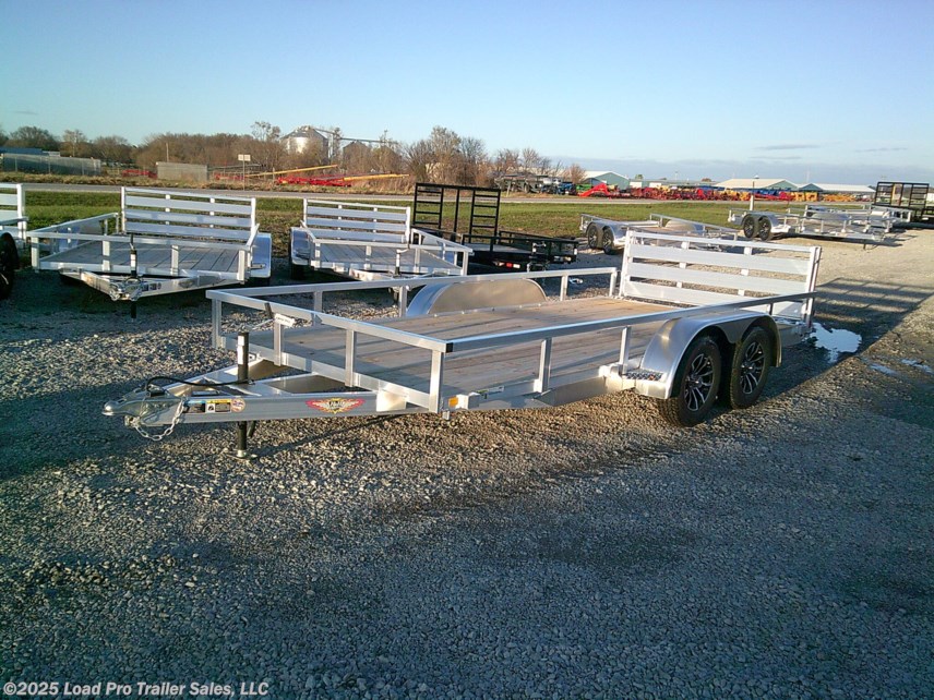 New 2025 H&H H8216TRSA-070 82X16 Aluminum Rail Side utility Trailer 7K available in Clarinda, Iowa