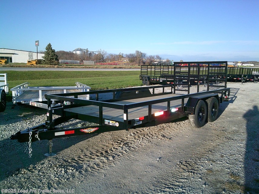 New 2025 H&H H8218HTRS-100 82X18 Heavy Duty Rail Side Utility Trailer 9900K available in Clarinda, Iowa