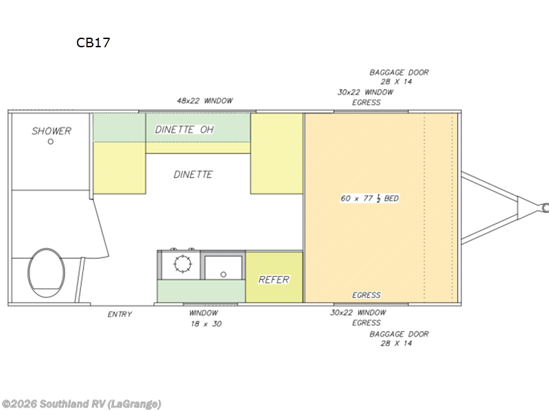 2026 Modern Buggy Trailers Country Born CB17 - New Travel Trailer For Sale by Southland RV in LaGrange, Georgia