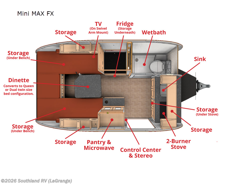 2024 Little Guy Trailers Mini Max Little Guy  FX - Used Travel Trailer For Sale by Southland RV in LaGrange, Georgia
