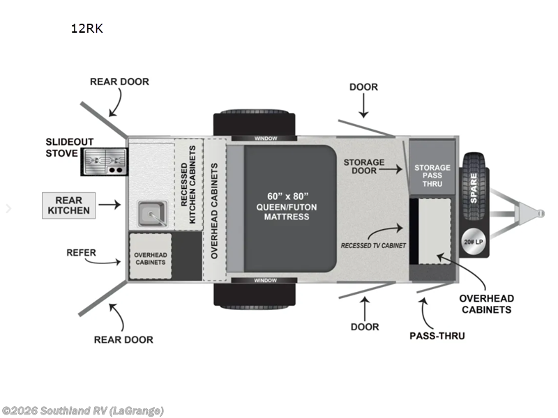 2027 Encore RV ROG 12RKAS - New Travel Trailer For Sale by Southland RV in LaGrange, Georgia