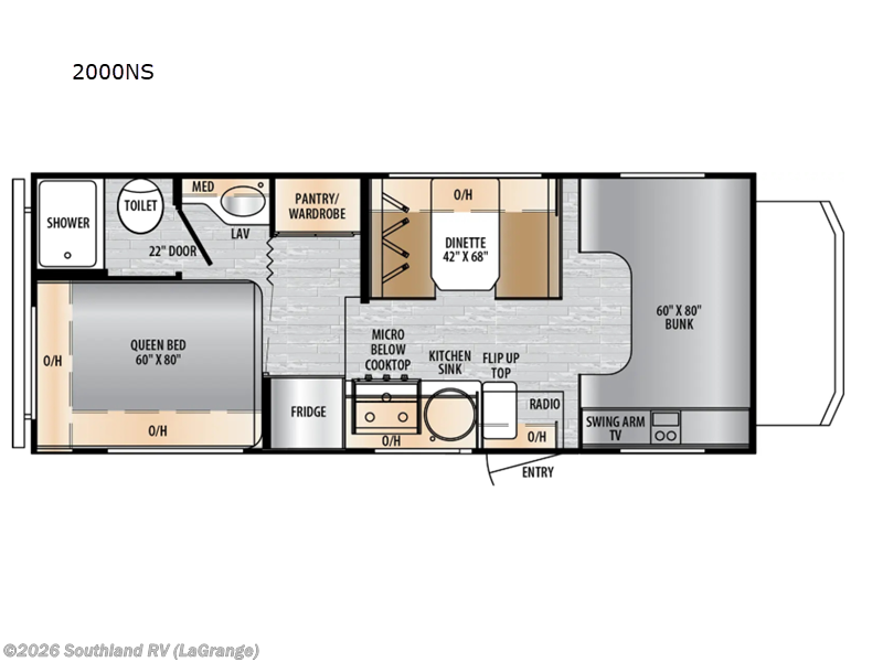2027 East to West Entrada 2000NS - New Class C For Sale by Southland RV in LaGrange, Georgia