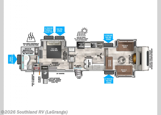 2027 Forest River Salem Hemisphere Elite 36FL - New Fifth Wheel For Sale by Southland RV in LaGrange, Georgia