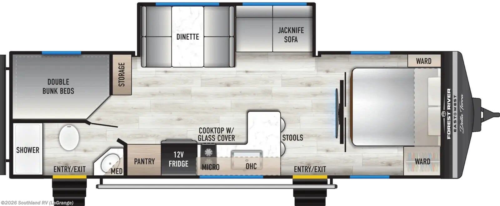 2027 East to West Della Terra 280BH - New Travel Trailer For Sale by Southland RV in LaGrange, Georgia