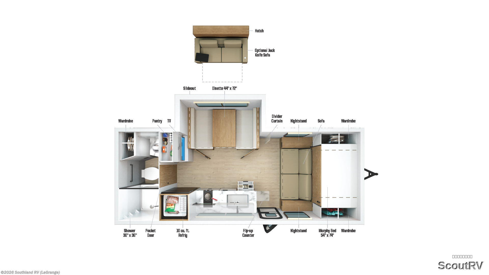 2026 Winnebago Micro Minnie 2108DS - New Travel Trailer For Sale by Southland RV in LaGrange, Georgia