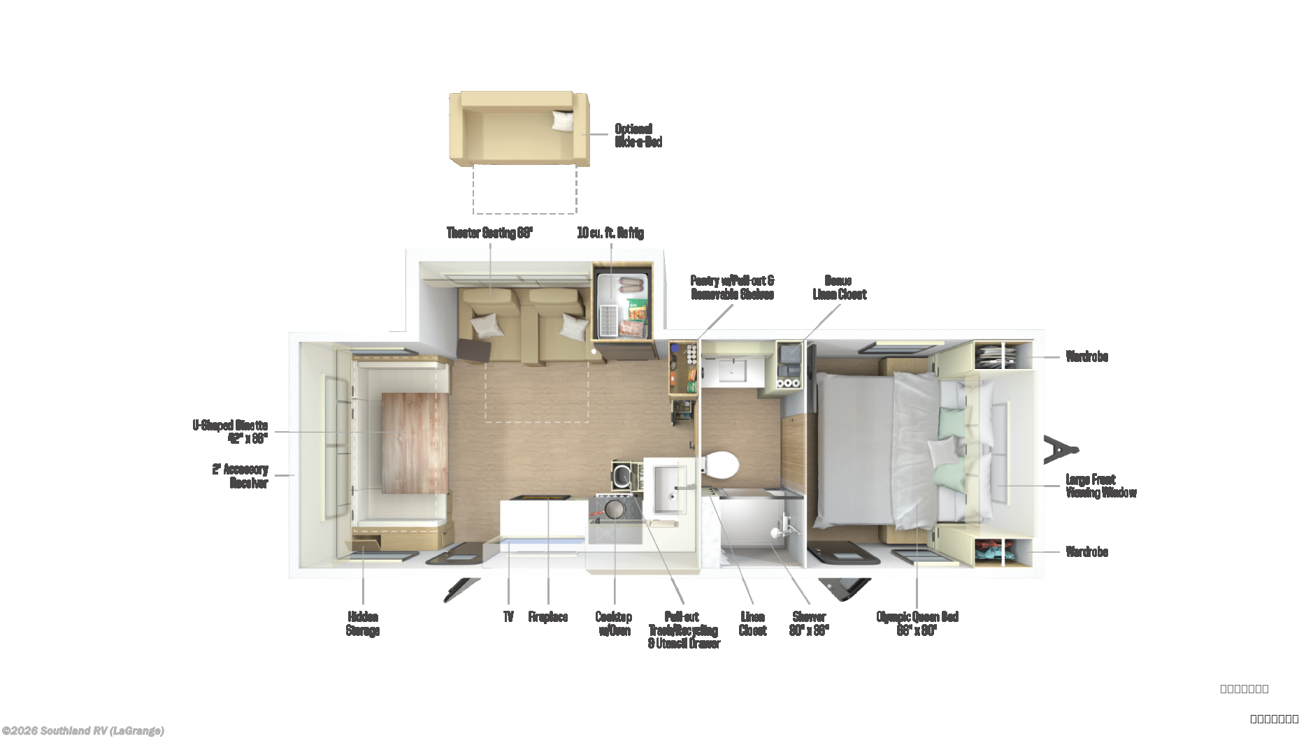 2026 Winnebago Thrive 25RLS - New Travel Trailer For Sale by Southland RV in LaGrange, Georgia