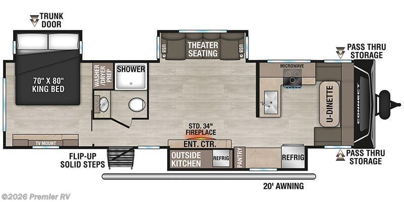 2025 Connect C323MKK by K-Z from Premier RV  in Blue Grass, Iowa