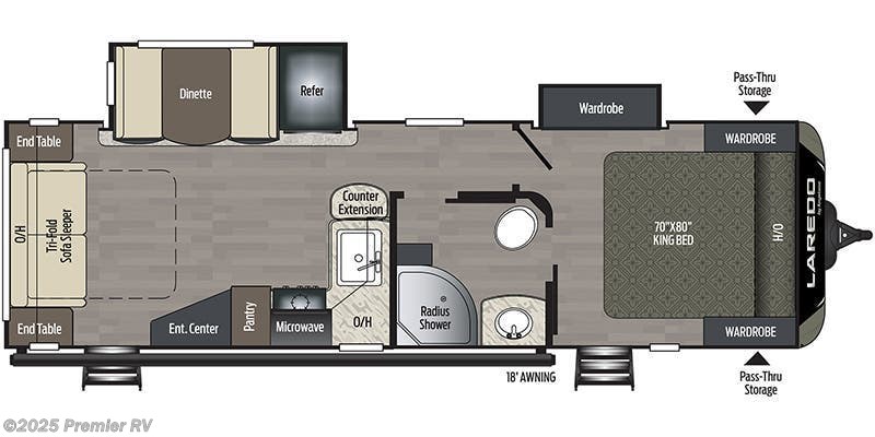 2020 Keystone Laredo 275RL - Used Travel Trailer For Sale by Premier RV  in Blue Grass, Iowa