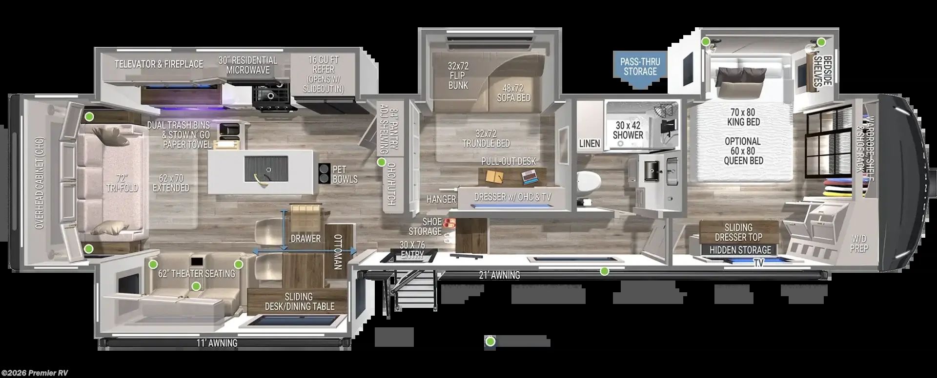 2026 Brinkley RV Model Z 3610 - New Fifth Wheel For Sale by Premier RV  in Blue Grass, Iowa
