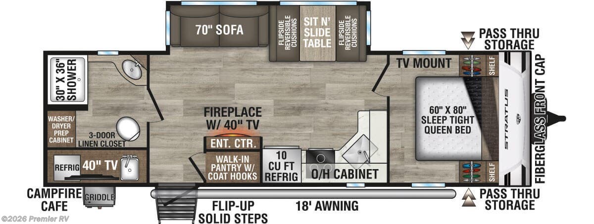 2026 Stratus SR261VRB by Venture RV from Premier RV  in Blue Grass, Iowa