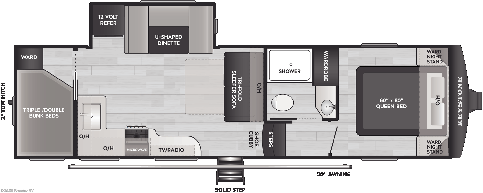 2026 Keystone Arcadia Select 27SBH - New Fifth Wheel For Sale by Premier RV  in Blue Grass, Iowa
